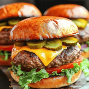 - 1 lb ground beef (an 80/20 blend is best for taste) - 1/4 cup finely chopped red onion - 1/4 cup breadcrumbs (plain or Italian seasoned works) - 1 tablespoon Worcestershire sauce - 1 teaspoon garlic powder - 1 teaspoon smoked paprika - Salt and black pepper to taste - 4 slices of cheese (choose cheddar, Swiss, or your favorite) - 4 hamburger buns (try whole wheat, brioche, or your favorite style) - Fresh lettuce, sliced tomato, pickles, and any other toppings you enjoy - Olive oil spray (to keep patties from sticking) - Different types of cheese (like pepper jack for heat or blue cheese for tang) - Additional toppings (bacon, avocado, or jalapeños for extra flavor) - Condiments (ketchup, mustard, or aioli to elevate your burger) - Air fryer (make sure it can fit four patties at once) - Mixing bowl (large enough for all ingredients) - Spatula or your hands (for mixing the meat) - Optional items (toothpicks for holding toppings, a meat thermometer for doneness) Using these ingredients and tools, you can make delicious air fryer burgers. For a complete cooking guide, check out the Full Recipe. To start, gather your ingredients. In a large bowl, combine: - 1 lb ground beef (preferably an 80/20 blend for optimal juiciness) - 1/4 cup finely chopped red onion - 1/4 cup breadcrumbs (use plain or Italian seasoned) - 1 tablespoon Worcestershire sauce - 1 teaspoon garlic powder - 1 teaspoon smoked paprika - Salt and black pepper to taste Mix these gently. You want to blend them without overmixing. Overmixing can make your patties tough. Once mixed, divide the mixture into 4 equal parts. Shape them into patties. Make them a bit larger than your buns. They will shrink while cooking. Next, we need to prep the air fryer. Preheat it to 360°F (182°C) for about 3-5 minutes. This helps your burgers cook evenly. While preheating, lightly spray the air fryer basket with olive oil spray. This step prevents the patties from sticking. Now it's time to cook. Place the burger patties in the air fryer basket. Make sure there is space between each patty. This space allows air to circulate. Cook the patties for 10-12 minutes. Flip them halfway through to get an even brown color. In the last minute of cooking, add a slice of cheese on each patty. Close the air fryer quickly. This helps the cheese melt perfectly. Once done, your burgers will be juicy and cheesy, ready for your favorite toppings. For the full recipe, check out Air Fryer Gourmet Burgers. For a juicy burger, you need the right temperature. Here are the recommended internal temperatures: - Medium-rare: 130°F (54°C) - Medium: 140°F (60°C) - Medium-well: 150°F (65°C) - Well-done: 160°F (71°C) To check doneness in the air fryer, use a meat thermometer. Insert it into the center of the patty. This shows how well your burger is cooked. When building your burger, layer the toppings in this order: 1. Bottom bun 2. Lettuce 3. Tomato 4. Patty with melted cheese 5. Pickles 6. Any other toppings you like 7. Top bun To toast the buns, use a skillet with butter. Toast them until golden brown. This adds flavor and crunch to your burger. Pair your burgers with delicious sides. Sweet potato fries or a fresh salad work great. For a fun touch, use a toothpick to hold each burger together. Add a sprig of parsley or a pickle slice on top. This makes your meal look fancy and appetizing. Enjoy! {{image_4}} You can use many kinds of meat for your air fryer burgers. Ground turkey is a lean option. It has less fat but still tastes great. Ground chicken also works well. Both are healthy choices and cook nicely in the air fryer. If you prefer plant-based options, try using lentils or black beans. You can make tasty veggie patties that are rich in flavor. Each type of meat can have unique flavors. For turkey or chicken, add herbs like rosemary or thyme. For plant-based patties, mix in spices like cumin or chili powder. These tweaks help match your diet and taste. Want to make your burgers stand out? You can go gourmet! Try adding ingredients like blue cheese, caramelized onions, or sautéed mushrooms. These add depth and flavor to your burger. You can also explore international styles. For a Mexican twist, add guacamole and jalapeños. For an Italian flair, top with pesto and mozzarella. Each style brings exciting tastes to your meal. Toppings make burgers fun and tasty. Try unique options like avocado slices, crispy bacon, or fried eggs. These add texture and flavor. You can also mix and match sauces. BBQ sauce, spicy mayo, or garlic aioli all work well. Create your own flavor combos to keep things fresh and interesting. The key is to pick what you love! For the full recipe, check out Air Fryer Gourmet Burgers. Enjoy creating your custom burger! You can keep leftover burgers in the fridge for up to three days. Wrap them tightly in foil or plastic wrap. For longer storage, freeze them in an airtight container. Thaw frozen burgers in the fridge overnight before reheating. To reheat, place them in the air fryer at 350°F for about 5-7 minutes. This keeps them juicy and tasty. To keep your ingredients fresh, store ground beef in the coldest part of the fridge. Use it within two days for the best taste. Keep chopped onions in an airtight container. This helps prevent odors from spreading. For breadcrumbs, store them in a cool, dry place. Check the expiration date to ensure quality. Pre-form patties ahead of time for easy weekday meals. Shape them and place parchment paper between each one. Store in a sealed container in the fridge for 2-3 days. You can also freeze them for up to three months. Use freezer bags to prevent freezer burn. This way, you always have a quick meal ready to cook. You should cook air fryer burgers for 10 to 12 minutes. Thin patties cook faster, while thicker ones need more time. Always check the internal temperature. It should reach 160°F for ground beef. This ensures safety and juiciness. Flipping the burgers halfway helps them brown evenly. Yes, you can use frozen ground beef. First, thaw it in the fridge overnight. If short on time, you can cook straight from frozen. Just add a few extra minutes to the cooking time. Keep an eye on the burgers to avoid overcooking. This method works well for quick meals. Some popular toppings include: - Lettuce - Sliced tomatoes - Pickles - Onions - Avocado - Bacon - Different cheeses These toppings add flavor and texture. Feel free to mix and match according to your taste. Experiment with sauces like ketchup, mustard, or aioli for extra zest. Air fryer burgers can be a healthier option. They use less oil than pan-frying or grilling. This means fewer calories and fats. You can also choose lean ground beef for lower fat content. Adding fresh veggies boosts the nutritional value. Enjoy your burger guilt-free while savoring its deliciousness. For a complete guide, check out the Full Recipe. You learned how to make tasty air fryer burgers. We covered essential ingredients, handy tools, and cooking steps. I shared tips for perfect doneness and creative variations. Don’t forget about storing leftovers and meal prep ideas to save time. Enjoy your cooking adventure! Air fryer burgers can fit any taste and diet. Experiment with toppings and flavors. You’ll create delicious meals everyone will love.