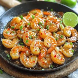 For this spicy honey garlic shrimp, you will need: - 1 lb (450g) large shrimp, peeled and deveined - 3 tablespoons honey - 2 tablespoons soy sauce - 3 cloves garlic, finely minced - 1 teaspoon chili flakes (adjust based on heat preference) - 1 tablespoon olive oil - 1 teaspoon sesame oil - 1 tablespoon freshly squeezed lime juice - Salt and freshly ground black pepper to taste - Chopped green onions and sesame seeds for garnish You can swap some ingredients if needed. - Use maple syrup instead of honey for a vegan option. - Tamari can replace soy sauce for a gluten-free choice. - Ginger adds a nice twist; use 1 teaspoon of minced ginger. - For a milder dish, skip the chili flakes or use sweet paprika. - Any oil can work instead of olive oil, like canola or avocado oil. Always choose fresh shrimp for the best taste. Look for shrimp with a subtle ocean smell. Avoid any with a strong fishy odor. If buying frozen shrimp, check that they are flash-frozen. This keeps them fresh. Also, use fresh garlic for a sharper flavor. Fresh lime juice is key for brightness. The right ingredients make all the difference in this recipe. For the best dish, use high-quality honey and soy sauce. To make Spicy Honey Garlic Shrimp, start by mixing the marinade. In a bowl, combine the honey, soy sauce, minced garlic, chili flakes, lime juice, salt, and pepper. Whisk until well mixed. This zesty blend brings great flavor to the shrimp. Next, add the shrimp to the marinade. Make sure each shrimp is coated well. Cover the bowl and let it sit for at least 15 minutes. If you have time, let it marinate for up to 30 minutes. This step is key for flavor! After marinating, heat a large skillet over medium-high heat. Pour in the olive oil and sesame oil. Wait until the oils are hot but not smoking. Carefully add the shrimp and marinade to the skillet. Cook each side for 2-3 minutes. The shrimp should turn pink and opaque when done. Marinating the shrimp is simple but key. The longer you marinate, the better the taste. At least 15 minutes is good, but 30 minutes is even better. This time allows the flavors to soak into the shrimp. If you want a spicier kick, add more chili flakes. Make sure to stir the shrimp in the marinade. This helps every piece get coated. If you use frozen shrimp, thaw them first. Pat them dry before adding to the marinade. Cooking shrimp can be tricky. You want them cooked but not overdone. Here are some tips for perfect shrimp: - Watch the color: Shrimp should turn pink and opaque. - Don’t overcrowd: If your skillet is too full, the shrimp will steam instead of sear. Cook in batches if needed. - Use high heat: This helps get a nice sear on the shrimp. When the shrimp are done, remove them from the heat right away. This keeps them tender and juicy. Feel free to check out the [Full Recipe] for more details. Enjoy your cooking! To make your spicy honey garlic shrimp even better, try using fresh herbs. Cilantro or parsley can add a nice touch. You might also add lime zest for a bright, fresh flavor. If you want more heat, add extra chili flakes, or try fresh chili peppers. Adjust the soy sauce for a saltier kick or use low-sodium soy sauce for a lighter taste. Mixing in a splash of rice vinegar can bring a lovely tang. These small tweaks can really boost the taste of your dish. One big mistake is overcooking the shrimp. Cook them just until they turn pink and opaque. If they get tough, you won't enjoy them as much. Another error is not marinating long enough. Give them at least 15 minutes to soak up all the flavors. Also, don’t skip the oil in the pan. It helps to sear the shrimp nicely and prevents sticking. Lastly, remember to taste your marinade. Adjust it if needed before adding the shrimp. You don't need fancy tools to make this dish. A large skillet works best for cooking shrimp. Use a mixing bowl for the marinade. A whisk helps blend everything well. For peeling shrimp, a good pair of kitchen scissors can be handy. A spatula is great for flipping shrimp in the pan. If you want to get fancy, a zester or grater is useful for lime zest. These simple tools will help you create a delicious meal with ease. For the complete recipe, check out the Full Recipe. {{image_4}} You can make this dish even better by adding vegetables. Bell peppers, snap peas, or broccoli work well. Chop them into small pieces. Add them to the shrimp during the last few minutes of cooking. This gives you a colorful and healthy meal. Plus, the veggies soak up the tasty sauce. Want a different flavor? You can switch up the sauce. Try adding sriracha for more heat. A dash of lime zest can brighten the dish too. If you like a sweet twist, mix in orange juice instead of lime juice. You can also use teriyaki sauce for a fun change. If you're watching carbs, this recipe is a great fit. Shrimp is naturally low in carbs. You can serve it over cauliflower rice instead of regular rice. This keeps the meal light and healthy. Another option is to skip the rice and enjoy the shrimp with a fresh salad. Both choices keep your meal delicious and filling. For full details on making Spicy Honey Garlic Shrimp, check out the Full Recipe. You can keep leftover spicy honey garlic shrimp in the fridge. Store them in an airtight container. This helps keep them fresh and tasty. They should last up to three days. Avoid leaving them out for too long to prevent spoilage. If you want to save shrimp for later, freezing is a great option. Place the shrimp in a freezer-safe bag or container. Make sure to remove as much air as possible. This helps prevent freezer burn. You can freeze them for up to two months. Just remember to label the bag with the date. When it's time to enjoy your leftovers, reheat them gently. You can use a skillet over low heat. This keeps the shrimp tender and juicy. Stir occasionally to ensure even heating. You can also use the microwave if you're in a hurry. Just heat in short bursts to avoid overcooking. For the best flavor, add a splash of lime juice before serving. For the full recipe, check out the Spicy Honey Garlic Shrimp recipe. You should marinate shrimp for at least 15 minutes. For more flavor, up to 30 minutes works well. The longer you marinate, the deeper the flavors will be. Just be careful not to over-marinate. If you leave shrimp too long in the marinade, they can become mushy. Yes, you can use frozen shrimp! Just remember to thaw them first. You can do this by placing them in cold water for about 10-15 minutes. Once thawed, peel and devein them if needed. Then, you can follow the recipe as usual. Spicy Honey Garlic Shrimp pairs great with several sides. Here are some ideas: - Steamed jasmine rice - Quinoa - Fresh greens or salad - Stir-fried vegetables - Noodles with a light sauce These sides complement the bold flavors of the shrimp. For a bright touch, squeeze extra lime juice over your dish. You can find the full recipe above for more details on making this tasty meal! We've covered key ingredients, cooking steps, and valuable tips for making Spicy Honey Garlic Shrimp. Freshness matters, and substitutions can help adjust flavors. Cook shrimp just right for the best taste. Remember to try new veggies and sauces for a twist. Store any leftovers properly, and reheating is easy. This dish is simple and fun, and I hope you enjoy making it. Happy cooking!