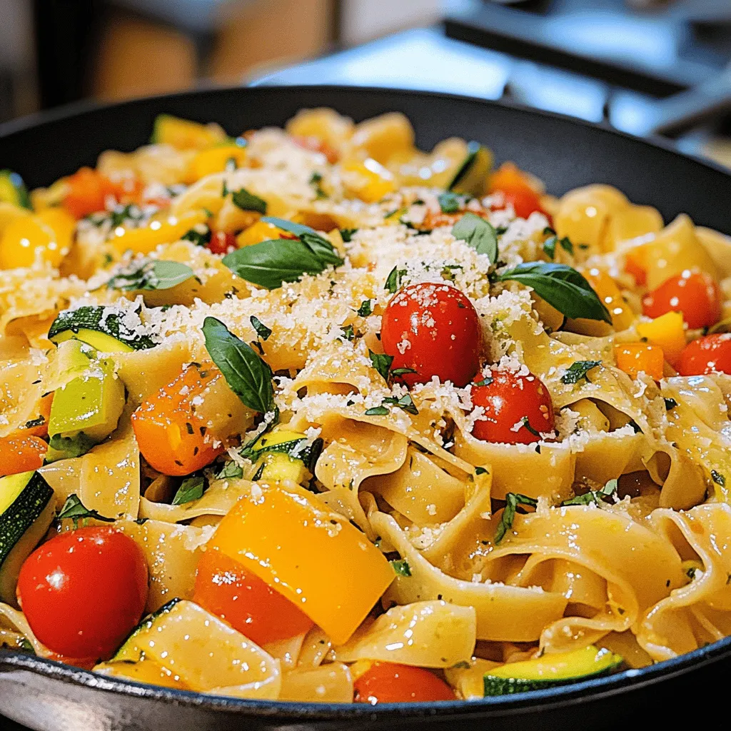 - 8 oz flat rice noodles - 2 tablespoons olive oil - 1 small onion, thinly sliced - 2 cloves garlic, finely minced - 1 bell pepper, thinly sliced (any color) - 1 medium zucchini, julienned - 1 cup cherry tomatoes, halved - 1 teaspoon chili flakes - 2 tablespoons soy sauce - 2 tablespoons balsamic vinegar - 1 tablespoon fresh basil, finely chopped - Salt and pepper to taste - Freshly grated Parmesan cheese for serving Italian Drunken Noodles are a great dish. They mix Italian and Asian flavors. To make this dish, you need good ingredients. The noodles are flat and soak up flavor well. I love using fresh vegetables. They add color and crunch to the meal. The olive oil helps the garlic and onion cook nicely. You will enjoy the smell as they sauté. The bell pepper and zucchini bring sweetness and texture. Cherry tomatoes burst with flavor as they cook. For seasoning, chili flakes add heat. Adjust them to your taste. Soy sauce gives the dish umami. Balsamic vinegar adds a sweet tang. Fresh basil is a must for brightness. Don't forget the Parmesan cheese! It melts beautifully over the warm noodles. This dish is fun to make and even better to eat. For the full recipe, check out the Full Recipe link. To cook flat rice noodles, boil water in a large pot. Add the noodles and stir. Cook them until they are al dente, which usually takes about 4 to 6 minutes. You want them firm but not hard. Once cooked, drain the noodles in a colander. To prevent sticking, rinse them under cold water. This step is key to keeping the noodles separate. Toss them lightly with a bit of olive oil if needed. Next, grab a large skillet or wok. Heat 2 tablespoons of olive oil over medium heat. When the oil is hot, add the thinly sliced onion and minced garlic. Sauté for about 2 to 3 minutes. You want the onion to look clear and smell great. Now, add the sliced bell pepper and julienned zucchini. Stir-fry these for 3 to 4 minutes until they soften. Keep the heat high to help the veggies stay bright and colorful. Once the veggies are ready, toss in the halved cherry tomatoes. Add 1 teaspoon of chili flakes for some heat. Cook for another 2 minutes. The tomatoes will soften and add juice to the mix. Pour in 2 tablespoons of soy sauce and 2 tablespoons of balsamic vinegar. Stir well to blend the flavors. Now it’s time to add the cooked rice noodles. Use tongs or a spatula to toss everything together. Make sure the noodles are coated with the sauce. Heat for 2 to 3 more minutes. Finally, stir in 1 tablespoon of fresh basil, and season with salt and pepper to taste. For more details, be sure to check the Full Recipe for Italian Drunken Noodles! - Adjusting chili flakes: Start with a teaspoon of chili flakes. If you like spice, add more. Taste as you go. This way, you control the heat. - Keeping vegetables colorful: Cook the veggies on high heat. Stir them often. This helps them stay bright and crisp. Do not overcook them. You want crunch! - Presentation tips: Use shallow bowls for serving. Add a sprig of fresh basil on top. A few extra chili flakes add color and flair. - Protein additions: Want more protein? Add grilled chicken or shrimp. Tofu works well too for a vegetarian option. It makes the meal heartier. - Fresh herbs: Use fresh basil or parsley to boost flavor. Chop them right before serving for the best taste. - Cheese options: While Parmesan is classic, try using feta or goat cheese. They bring a different twist to the dish. Sprinkle cheese right before serving for a creamy finish. These tips will help you create the best Italian Drunken Noodles. For the complete recipe, check out the Full Recipe. {{image_4}} You can easily make Italian Drunken Noodles vegetarian. Start by adding tofu. Tofu gives a nice protein boost. Choose firm tofu and cube it. Sauté it until it turns golden brown. This adds texture and flavor. Next, swap out veggies based on what’s fresh. Try using asparagus in spring or pumpkin in fall. Seasonal veggies not only taste better, but they also add color and nutrition. Simply slice them up and toss them in. This keeps your dish exciting and healthy. Want to change the flavor? Use different sauces. Teriyaki sauce adds a sweet and savory twist. Sweet chili sauce brings a nice heat. Just mix these in when you add the soy sauce. You can also play with pasta. Instead of flat rice noodles, try fettuccine or whole wheat spaghetti. This gives a unique texture and taste. Just remember to cook the pasta according to the package, as each type has its own time. Let’s make it fun by mixing cuisines! You can add elements from other cultures. For example, toss in some kimchi for a Korean kick. Or, add a sprinkle of curry powder for an Indian touch. To blend Italian flavors into the Asian dish, use fresh basil and Parmesan. The creamy cheese pairs well with the noodles. This way, you keep the Italian essence while exploring new flavors. For the complete recipe, check out the Full Recipe. To store leftover drunken noodles, place them in an airtight container. This keeps them fresh. Make sure to cool them down to room temperature before sealing. In the fridge, they can last for about three days. If you want to enjoy them later, do not add cheese until you reheat them. When reheating, use a skillet over medium heat. This method helps keep the noodles firm. Add a splash of water or broth to avoid dryness. Stir often to heat evenly. You may want to adjust the seasoning. A bit more soy sauce or fresh basil can bring back the flavor. Yes, you can freeze Italian drunken noodles. Start by letting them cool completely. Place them in freezer-safe bags and remove as much air as possible. They can stay in the freezer for up to a month. To thaw, leave them in the fridge overnight. Reheat gently to keep the texture nice. Italian Drunken Noodles blend Italian and Asian flavors. This dish combines flat rice noodles with fresh veggies, spices, and savory sauces. You might wonder about its origins. It draws inspiration from Thai drunken noodles but twists them with Italian elements. The vibrant colors and bold flavors make it a feast for your eyes and taste buds. Yes, you can make this dish gluten-free. Use gluten-free soy sauce instead of regular soy sauce. For the noodles, look for rice noodles labeled gluten-free. These swaps keep the dish tasty while catering to gluten-sensitive folks. Always check labels to ensure they meet your needs. This dish pairs well with simple sides. A crisp green salad with lemon vinaigrette adds freshness. Garlic bread also works great for soaking up extra sauce. You can even serve it with grilled chicken or shrimp for added protein. These options balance the meal and enhance the dining experience. For the full recipe of Italian Drunken Noodles, click [here](#). Italian Drunken Noodles are a delightful and easy dish. You learned about the main ingredients, from flat rice noodles to fresh herbs. I shared step-by-step cooking tips, vegetable sautéing methods, and ways to combine flavors. We explored variations, from vegetarian options to international twists. Plus, I offered advice on storing and reheating leftovers. Overall, this dish is fun to make and tasty to eat. Enjoy your cooking adventure and remember to get creative with flavors!