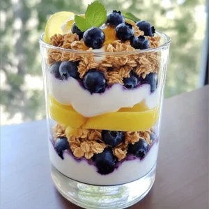 To make the best blueberry yogurt, you need simple and fresh ingredients. Here’s what you will need: - 2 cups plain Greek yogurt - 1 cup fresh blueberries - 1/4 cup honey (or maple syrup) - 1/2 teaspoon vanilla extract - 1/4 cup granola - 1 tablespoon lemon juice - Fresh mint leaves for garnish These ingredients work together to create a creamy delight. The Greek yogurt gives a thick texture. Blueberries add natural sweetness and a pop of color. Honey or maple syrup brings just the right touch of sweetness. Vanilla extract balances the flavors. Granola adds a nice crunch, making each bite exciting. Lemon juice brightens the blueberries, enhancing their taste. Finally, fresh mint leaves add a lovely aroma and fresh touch to your dish. Using high-quality ingredients makes a big difference in flavor. Fresh blueberries will taste better than frozen. Choose honey or maple syrup based on your preference. If you want a fun twist, try different granola types. Each one offers a unique crunch and taste. When you gather these ingredients, you set the stage for a delicious blueberry yogurt that you and your loved ones will enjoy. For detailed steps, check out the Full Recipe. To make the best blueberry yogurt, follow these simple steps. - Combine yogurt, honey, and vanilla in a bowl: Start by taking a medium bowl. Add 2 cups of plain Greek yogurt, 1/4 cup of honey (or maple syrup for a vegan option), and 1/2 teaspoon of vanilla extract. Whisk these ingredients together until the mixture is smooth and creamy. - Toss blueberries with lemon juice: In a small bowl, place 1 cup of fresh blueberries. Drizzle 1 tablespoon of lemon juice over them. Gently toss the blueberries to coat them well. This adds a fresh zing and brightens the flavor. - Layer yogurt, blueberries, and granola in serving glasses: Grab your favorite serving glasses. Start with a generous spoonful of the yogurt mixture at the bottom of each glass. Then, add a layer of the lemony blueberries on top. Follow this with a sprinkle of 1/4 cup of your chosen granola for crunch. Repeat these layers until all ingredients are gone. Finish with a layer of yogurt for a nice look. - Garnish and serve: To make it pretty, top each parfait with a few fresh blueberries and a sprig of mint leaves. Serve your blueberry bliss yogurt parfait right away to enjoy the fresh flavors, or chill it briefly if you want a cold treat. This recipe is quick and perfect for busy mornings or a sweet snack. Enjoy every creamy bite! Using fresh ingredients is key to a great yogurt parfait. Fresh blueberries burst with flavor. They add a natural sweetness and a nice tang. You can also try adding a little more honey or maple syrup. This makes your yogurt sweeter if you like it that way. For extra flavor, consider a dash of cinnamon or a splash of almond extract. These simple tweaks can take your parfait to the next level. When it comes to granola, choose a crunchy variety. A good texture adds contrast to the creamy yogurt. Look for granola with nuts or seeds for added crunch. Layering is important too. Start with yogurt, then blueberries, and finish with granola. Repeat these layers for a beautiful presentation. You can even use clear glasses to show off the colors. This not only looks great but also makes eating more fun. For more details on how to make this delicious treat, check out the Full Recipe. {{image_4}} You can easily make this parfait vegan. For yogurt, choose a plant-based option. Almond, coconut, or soy yogurt works great. These alternatives add creaminess and flavor. For sweeteners, use maple syrup or agave nectar. Both options give a nice sweetness without dairy. You can mix it up with other fruits too. Strawberries, raspberries, or blackberries work well. Each fruit brings its own taste. You can also combine different fruits in your parfait. Try layering banana slices or kiwi for a fun twist. Using seasonal fruits makes your parfait fresh and exciting. To keep your blueberry yogurt parfait fresh, store it in an airtight container. This helps keep moisture out and flavor in. Place the parfait in the refrigerator right after serving. It will stay tasty for up to two days. If you want to save the layers separately, store the yogurt, blueberries, and granola in different containers. This keeps everything fresh for longer. When you want to enjoy your stored parfait, assemble it just before eating. This keeps the granola crunchy. Start with yogurt, then add blueberries, and top with granola. If you notice your granola is soggy, try toasting it lightly before adding. This will give it a nice crunch again. You can also add fresh fruit on top for extra flavor. Enjoy your delicious treat! You can keep blueberry yogurt in the fridge for about five days. Make sure to store it in an airtight container. This keeps the yogurt fresh and tasty. If you notice any off smell or change in texture, it’s best to toss it out. Always trust your senses when it comes to food safety. Yes, you can use frozen blueberries! They work well in this recipe. Just remember to thaw them first. Thawing allows the blueberries to release their juices. This adds flavor to your yogurt. Keep in mind, using frozen blueberries may make your yogurt a bit runny. If that happens, just give it a good stir before serving. To make a yogurt parfait ahead of time, layer the yogurt, blueberries, and granola in a jar. However, keep the granola separate until you are ready to eat. This keeps it crunchy and prevents sogginess. You can store the parfait in the fridge for up to two days. When you are ready to enjoy, simply add the granola on top for the best texture. Check out the Full Recipe for more details on assembling your parfait! You’ve learned how to make a delicious yogurt parfait with simple steps. We covered key ingredients, preparation methods, and tips to boost flavor and texture. You can even switch things up for vegan options or different fruits. Remember to store leftovers well to keep them fresh. With this easy recipe, your parfaits will impress anyone. Enjoy making your tasty creation and get creative with your own twists!
