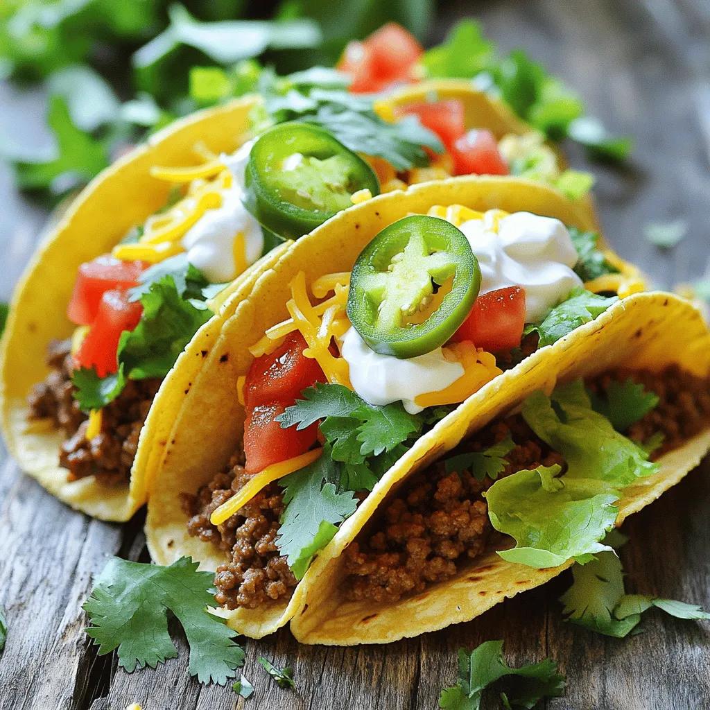 Crispy Baked Ground Beef Tacos Easy Family Meal