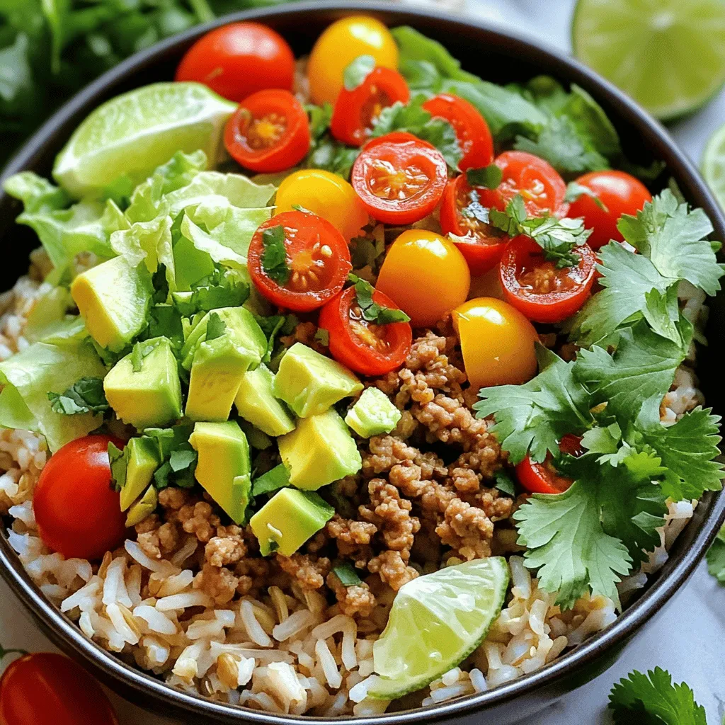 Healthy Turkey Taco Bowl Flavorful and Nutritious Meal