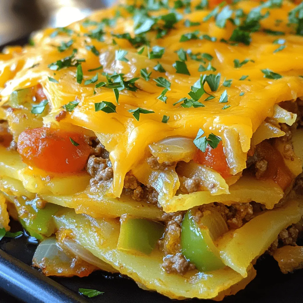Hearty Hobo Casserole with Ground Beef & Potatoes