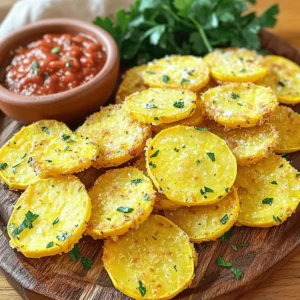 To make crispy oven-fried squash, gather these items: - 2 medium yellow squash, sliced into 1/4-inch thick rounds - 1 cup all-purpose flour - 2 large eggs, beaten until smooth - 1 1/2 cups seasoned breadcrumbs - 1/2 teaspoon garlic powder - 1/2 teaspoon onion powder - 1/2 teaspoon paprika - 1/4 teaspoon cayenne pepper (optional for an additional kick) - Salt and pepper, to taste - Cooking spray or a drizzle of olive oil You will need some basic kitchen tools to get started: - Baking sheet - Parchment paper - 3 shallow bowls - Whisk - Knife - Cutting board - Tongs or fork for flipping Selecting the right squash makes a big difference. Here’s what to look for: - Color: Choose squash with bright, even color. Look for a rich yellow hue. - Firmness: Pick squash that feels firm. Avoid any that have soft spots or blemishes. - Size: Smaller squash often taste better. Aim for medium-sized ones, about 6-8 inches long. - Skin: Fresh squash has smooth skin that should not be wrinkled or dull. When you pick fresh squash, you set the stage for a tasty dish. This is key for your oven-fried squash to shine in flavor and texture. Start by preheating your oven to 425°F (220°C). This high heat helps achieve that perfect crunch. While the oven heats, grab a large baking sheet. Line the sheet with parchment paper. This makes cleanup easy and helps prevent sticking. Grab your two medium yellow squash. Slice them into 1/4-inch thick rounds. The thickness helps them cook evenly. Next, set up your breading station. Use three shallow bowls. 1. In the first bowl, mix 1 cup of all-purpose flour with a pinch of salt, pepper, garlic powder, onion powder, and paprika. 2. In the second bowl, pour in 2 beaten eggs. Whisk until smooth. 3. In the third bowl, add 1 1/2 cups of seasoned breadcrumbs. If you like spice, add 1/4 teaspoon of cayenne pepper. Now, bread each squash slice. First, coat it in the seasoned flour. Shake off any extra flour. Next, dip it into the egg mixture. Let any excess egg drip back into the bowl. Finally, press the slice into the breadcrumbs. Make sure the crumbs stick well. Arrange the breaded squash slices on your prepared baking sheet. Place them in a single layer, leaving space between each slice. This helps them cook evenly. Lightly spray the tops with cooking spray or drizzle with olive oil. This step boosts the crispiness. Now, place the baking sheet in the oven. Bake for 20-25 minutes. Flip the slices halfway through to ensure they brown evenly. Look for a lovely golden color when they are done. After baking, take the pan out and let the squash cool for a few moments. This helps them stay crunchy. For the full recipe, check out the earlier section. Enjoy your perfectly crispy oven-fried squash! To get your squash super crispy, follow these steps. First, dry the squash well with a paper towel. Any moisture can make them soggy. Next, use a good quality seasoned breadcrumb. These have more flavor and crunch. Lightly spray or drizzle olive oil on top before baking. This helps the squash brown nicely. Remember to flip the slices halfway through baking for even crispiness. Avoid these common mistakes. Don’t overcrowd the baking sheet. Leave space between the slices. This lets the hot air circulate and crisp up each piece. Another mistake is not preheating the oven. Always preheat it to 425°F (220°C) for best results. Finally, don’t skip the seasoning. Season your flour and breadcrumbs well for extra flavor. Oven fried squash is perfect as a snack or side. Serve it hot on a nice platter. Pair it with marinara sauce or ranch dressing for dipping. You can also sprinkle fresh parsley on top for color. For a fun twist, add a sprinkle of grated cheese right before serving. Enjoy it with grilled chicken or fish for a complete meal. {{image_4}} You can change the breading for more fun. Try panko breadcrumbs for extra crunch. They provide a light and airy texture. You can also use crushed cornflakes for a sweeter taste. For a spicy twist, use crushed tortilla chips. These options offer great variety while keeping the flavor fresh. Want to jazz it up? Add herbs and spices to your breading mix. Try dried oregano, thyme, or basil for a herbal kick. You could also mix in grated Parmesan cheese for a rich, savory touch. A splash of lemon juice or zest can brighten the flavors too. Experiment with your favorites for a unique taste. While yellow squash is great, you can use other types too. Zucchini works well and has a mild flavor. Acorn squash adds a sweet, nutty taste. Butternut squash can make for a heartier dish. Each variety brings its own unique flavor and texture to the table, so don’t hesitate to try them! To keep your oven-fried squash fresh, let it cool first. Place it in an airtight container. Store it in the fridge for up to three days. If you plan to eat it later, avoid stacking the slices. This prevents sogginess. To reheat your leftover squash, use the oven for the best results. Preheat your oven to 350°F (175°C). Spread the squash on a baking sheet in a single layer. Bake for about 10-15 minutes until warm and crispy. You can also use an air fryer for a quicker option. Set it to 350°F and heat for about 5-7 minutes. If you want to save your squash longer, freezing is a great option. Let the cooked squash cool completely. Arrange the slices in a single layer on a baking sheet. Freeze them for about an hour. Once frozen, transfer the slices to a freezer-safe bag. Remove as much air as possible. They can last up to three months in the freezer. When you're ready to eat them, thaw in the fridge and reheat as mentioned above. Yes, you can make Oven Fried Squash gluten-free. To do this, simply swap the all-purpose flour for a gluten-free flour blend. You can also use gluten-free breadcrumbs. These changes will keep your dish crispy and tasty without gluten. Oven Fried Squash lasts about 3 to 5 days in the fridge. Store it in an airtight container to keep it fresh. When you reheat it, the squash may lose some crispiness, but it will still taste great. Oven Fried Squash goes well with many dips. Here are some tasty options: - Marinara sauce - Ranch dressing - Garlic aioli - Honey mustard - Spicy sriracha mayo For extra flavor, you can mix and match these dips. Enjoy testing different flavors! For the full recipe, check the details above. Oven-fried squash is a tasty and healthy treat. We covered the right ingredients, tools, and tips for picking fresh squash. I shared simple steps for baking until crispy and included helpful tricks to avoid common errors. You also learned about variations and how to store leftovers. Keep these ideas in mind, and enjoy your crispy squash snack! It’s easy to make, delicious, and fun to share.