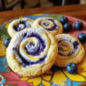 To make delicious Blueberry Cheesecake Swirl Cookies, gather these fresh ingredients: - 1 cup unsalted butter, softened - 1 cup granulated sugar - 1 cup packed brown sugar - 2 large eggs - 1 tablespoon vanilla extract - 3 cups all-purpose flour - 1 teaspoon baking soda - 1/2 teaspoon salt - 1 cup cream cheese, softened - 1/4 cup powdered sugar - 1 cup fresh blueberries (or thawed frozen blueberries) - Zest of 1 lemon Each ingredient plays a key role in flavor and texture. The butter gives a rich base, while the sugars add sweetness. The eggs bind the dough, ensuring it holds shape. Vanilla adds warmth, and flour provides structure. Baking soda helps the cookies rise, creating a soft center. The cream cheese adds that signature cheesecake flavor, making these cookies special. The blueberries burst with juice, bringing freshness. Finally, the lemon zest brightens the taste, enhancing the overall experience. For the full recipe, follow the steps outlined in the article. 1. Preheat Oven and Prepare Baking Sheet Start by preheating your oven to 350°F (175°C). Line a baking sheet with parchment paper. 2. Cream Butter and Sugars In a large bowl, beat 1 cup of softened butter with 1 cup of granulated sugar and 1 cup of brown sugar. Mix for about 3-4 minutes until it's light and fluffy. 3. Incorporate Eggs and Vanilla Add 2 large eggs, one at a time, mixing well after each addition. Then stir in 1 tablespoon of vanilla extract until fully combined. 4. Combine Dry Ingredients In another bowl, whisk together 3 cups of all-purpose flour, 1 teaspoon of baking soda, and 1/2 teaspoon of salt. Gradually add this to the butter mixture, stirring until just combined. 5. Prepare Cheesecake Mixture In a separate bowl, beat 1 cup of softened cream cheese with 1/4 cup of powdered sugar until smooth. Mix in the zest of 1 lemon for added flavor. 6. Gently Fold in Blueberries Carefully fold in 1 cup of fresh or thawed frozen blueberries into the cookie dough. Be gentle to keep the berries intact. 1. Combine Cookie Dough with Cheesecake Filling Take a spoonful of cookie dough and flatten it in your palm. Place about 1 teaspoon of the cheesecake mixture in the center. Fold the dough around the filling to form a ball. 2. Create Swirl Effect Use a toothpick or skewer to gently swirl the top of each cookie. This will give it a nice, artistic look without fully mixing the cheesecake filling. 1. Bake Cookies Place the cookie balls on the prepared baking sheet with enough space in between. Bake for 12-15 minutes, until the edges are lightly golden. The center should look soft. 2. Cooling Time Instructions Let the cookies cool on the baking sheet for 5 minutes. Then, transfer them to a wire rack to cool completely. Enjoy these Blueberry Cheesecake Swirl Cookies as a delightful treat! You can find the Full Recipe for more details on this sweet experience. - Ensuring Fluffy Texture To get nice, fluffy cookies, beat the butter and sugars well. Mix them for about three to four minutes until they look light. This step adds air, which helps your cookies rise. Don't skip this! - How to Fold in Blueberries When adding blueberries, do it gently. Use a spatula to fold them in. This way, they stay whole and juicy. Overmixing can break them and turn your dough purple. - Avoiding Overmixing Overmixing can ruin the texture of your cookies. Once you add the flour, mix just until combined. If you see streaks of flour, stop mixing. - Ensuring Even Baking Bake your cookies on a lined sheet. Make sure they are spaced out. This helps them bake evenly. If they're too close, they can stick together. - Presentation Tips Serve your cookies on a colorful plate. Dust them with powdered sugar for a nice touch. Add a few fresh blueberries on the side for a pop of color. - Best Pairings for Cookies These cookies pair well with milk or tea. You can also enjoy them with a scoop of vanilla ice cream. The creamy ice cream complements the blueberry flavor nicely. {{image_4}} You can change the flavor of your Blueberry Cheesecake Swirl Cookies in fun ways. - Lemon Blueberry Cheesecake Swirl Cookies: Add lemon zest and juice for a zesty twist. The bright, fresh taste pairs well with blueberries. Just replace some of the butter with lemon juice in the dough. - Raspberry Cheesecake Swirl Cookies: Swap blueberries for raspberries. This tart berry brings a lovely color and taste. You can use fresh or frozen raspberries in the cheesecake mix. You can easily adapt this recipe to fit your needs. - Dairy-Free Options: Use plant-based butter and cream cheese. Look for brands that taste good. This way, you can still enjoy creamy cookies without dairy. - Gluten-Free Options: Replace all-purpose flour with a gluten-free blend. Make sure the blend has xanthan gum for the right texture. These swaps keep the cookies soft and chewy. Change your cookies with the seasons for fun treats. - Fall Spice Cheesecake Swirl Cookies: Add cinnamon and nutmeg to the dough. This gives your cookies a warm, cozy flavor perfect for fall. - Chocolate Chip Blueberry Cheesecake Cookies: Mix in chocolate chips along with blueberries. This adds a rich sweetness that pairs well with the cheesecake filling. These variations make each batch unique and exciting. Check out the Full Recipe for more details! To keep your blueberry cheesecake swirl cookies fresh and tasty, store them properly. First, let the cookies cool completely on a wire rack. This step helps prevent moisture buildup. Once cooled, place them in an airtight container. You can use a plastic or glass container for the best results. Add parchment paper between layers to keep them from sticking together. You can freeze these cookies if you want to save some for later. To freeze, place the cookies in a single layer on a baking sheet. Make sure they don’t touch each other. Freeze them for about two hours. Once frozen, transfer the cookies to a freezer-safe bag or container. Remove as much air as possible before sealing. When you’re ready to enjoy them, move the cookies to the fridge for a few hours or overnight to thaw. For the best texture, let them sit at room temperature for about 10 minutes after thawing. How long do these cookies last? When stored properly, blueberry cheesecake swirl cookies can last up to one week at room temperature. If you freeze them, they can last up to three months. Watch for signs of spoilage. If the cookies become hard, dry, or develop an off smell, it’s best to throw them away. Enjoy your delicious cookies while they are fresh! For the full recipe, check out the details above. Can I use frozen blueberries? Yes, you can use frozen blueberries. Thaw them first. Pat them dry with a paper towel to remove excess moisture. This helps keep your cookies from getting too wet. How do I make the cookies softer? To make softer cookies, try adding an extra egg yolk. You can also reduce the baking time slightly. Another tip is to chill the dough for 30 minutes before baking. Can I make the dough ahead of time? Yes, you can make the dough ahead. Wrap it tightly in plastic wrap and keep it in the fridge. It will stay fresh for up to three days. What’s the best temperature for baking cookies? The best temperature for baking these cookies is 350°F (175°C). This ensures even baking and helps achieve a nice golden edge. How do I prevent cookies from spreading? To prevent spreading, chill your cookie dough for at least 30 minutes. Also, use parchment paper on your baking sheet to help the cookies maintain their shape. What to do if dough is too sticky? If your dough is too sticky, add a little more flour. Start with one tablespoon at a time until it feels manageable. How to tell when cookies are done? Cookies are done when the edges turn a light golden brown. The center may look soft, but it will firm up as they cool. Can I add nuts to the recipe? Yes, you can add nuts! Chopped walnuts or pecans pair nicely with blueberries. Just fold them in gently with the blueberries. This article covers everything you need for amazing cheesecake swirl cookies. You learned the key ingredients and step-by-step instructions for making them. We shared tips for perfect cookies and tasty variations to try. Don't forget about smart storage and freezing practices to keep them fresh. Enjoy these cookies with friends and family. They are a fun treat for any occasion. With a bit of practice, you can become a cookie expert!