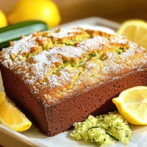 - 1 cup grated zucchini (approximately 1 medium zucchini) - 1 cup granulated sugar - 1/2 cup unsalted butter, melted and slightly cooled - 2 large eggs, at room temperature - 1 teaspoon pure vanilla extract - 1 tablespoon fresh lemon zest (zest from about 1 lemon) - 1/4 cup freshly squeezed lemon juice - 1 1/2 cups all-purpose flour - 1 teaspoon baking powder - 1 teaspoon baking soda - 1/2 teaspoon salt - 1 teaspoon ground cinnamon - 1/2 cup chopped walnuts or pecans (optional, for added texture) When it comes to baking, fresh ingredients make a big difference. I always recommend using fresh zucchini for this recipe. It gives the bread moisture and flavor. The zest from the lemon adds a bright note, while the juice balances the sweetness. I like to use unsalted butter because it allows me to control the salt in the recipe. The eggs should be at room temperature, as they mix better with the other ingredients. If you want to add a crunch, toss in some chopped nuts. You’ll need basic pantry staples like flour, sugar, baking powder, baking soda, salt, and cinnamon. Each of these ingredients plays a key role in the structure and flavor of the bread. For the full recipe, refer to the section above. This combination of ingredients will help you create a delicious lemon zucchini bread that everyone will enjoy! First, you need to preheat your oven to 350°F (175°C). This makes sure your bread cooks evenly. While the oven heats, grab a 9x5-inch loaf pan. Grease it with butter or oil, then sprinkle flour inside. This helps the bread slide out easily after baking. Next, take your grated zucchini and place it in a large bowl. Add one cup of granulated sugar to the zucchini. Mix them well. Let this sit for about 10 minutes. This resting time allows the zucchini to release extra moisture, which helps keep the bread soft. Now, it's time to mix the wet ingredients. In the same bowl with zucchini and sugar, add half a cup of melted butter. Make sure the butter is cool, not hot. Then, crack in two large eggs, pour one teaspoon of vanilla extract, add one tablespoon of lemon zest, and finally, pour in a quarter cup of fresh lemon juice. Stir everything together until mixed well. In a separate bowl, whisk together one and a half cups of all-purpose flour, one teaspoon of baking powder, one teaspoon of baking soda, half a teaspoon of salt, and one teaspoon of ground cinnamon. This ensures even mixing of all the dry ingredients. Now, slowly add the dry mixture to the wet mixture. Mix gently until just combined. Avoid overmixing to keep the bread soft. If you want, fold in half a cup of chopped walnuts or pecans for added texture. Pour the batter into your greased loaf pan. Use a spatula to smooth the top. This helps the bread bake evenly. Place the pan in your preheated oven and bake for 50 to 60 minutes. To check if it is done, insert a toothpick in the center. If it comes out clean or with a few moist crumbs, your bread is ready. After baking, let the bread cool in the pan for 10 minutes. Then, carefully transfer it to a wire rack to cool completely. Once cooled, slice it up and enjoy the tasty blend of zucchini and lemon flavors in every bite. For the complete recipe, check the Full Recipe section. - Avoiding overmixing: When you mix your batter, be gentle. Overmixing can make your bread tough. Mix just until the flour disappears. This keeps your bread soft and fluffy. - Adjusting sweetness and zest levels: Taste the batter before baking. If you want more zing, add more lemon zest. For a sweeter bite, increase the sugar a bit. Remember, balance is key! - Incorporating nuts for texture: I love adding chopped walnuts or pecans. They add crunch and flavor. Fold them into the batter just before pouring it into the pan. You can leave them out if you prefer a smoother texture. - Storing leftovers: Once your bread cools, wrap it tightly in plastic wrap. This keeps it fresh. You can also store it in an airtight container. It lasts about 3 days at room temperature. - Freezing tips for longer shelf life: If you want to save some for later, freeze it. Slice your bread, then wrap each piece. Use freezer bags for easy storage. It can last up to three months in the freezer. Just thaw it overnight in the fridge when you’re ready to eat! For the complete recipe, check out the Full Recipe section! {{image_4}} You can easily make lemon zucchini bread even better. Adding spices like nutmeg or ginger gives a warm twist. These spices add depth and a hint of warmth. You can also try a lemon glaze or icing on top. A simple glaze made from powdered sugar and lemon juice adds sweetness. It brightens the flavor and makes the bread look nice. If you need gluten-free options, use almond flour or a gluten-free blend. These substitutes keep the bread moist and tasty. For a vegan version, simply replace eggs with flax eggs or applesauce. You can swap butter for coconut oil or vegan butter. These changes make the bread fit many diets while keeping it delicious. To make your lemon zucchini bread look lovely, dust the top with powdered sugar. This gives the bread a sweet touch and a nice look. You can also serve slices with fresh lemon wedges. The lemon adds a burst of color and flavor. If you want something creamy, try adding a dollop of whipped cream on the side. This adds a soft texture that pairs well with the bread. For drinks, tea or coffee goes well with lemon zucchini bread. The warmth of these drinks balances the zesty flavor. You can also try herbal tea for a lighter option. For spreads, butter or cream cheese works great. Both add richness and make every bite more enjoyable. You can even mix in a bit of lemon zest into your spread for extra zing. This simple touch enhances the overall experience of your lemon zucchini bread. Remember, the recipe is flexible, so feel free to mix and match your favorite items! Can I use yellow squash instead of zucchini? Yes, you can use yellow squash. It has a similar texture and flavor. The bread will still taste great. How can I tell when my bread is done baking? To check if your bread is done, insert a toothpick into the center. If it comes out clean or with a few moist crumbs, the bread is ready. Can I make this recipe in muffin form? Absolutely! This recipe works well as muffins. Bake them for about 18-22 minutes. Use the same toothpick test to check for doneness. What variations can I try to make it healthier? You can reduce sugar or use whole wheat flour. Adding nuts or seeds boosts nutrition and adds texture. You can also add spices like nutmeg for flavor. How long does this bread last at room temperature? Lemon zucchini bread lasts about 2-3 days at room temperature. Store it in an airtight container to keep it fresh. Should I peel the zucchini before grating? No need to peel the zucchini! The skin adds flavor and nutrition. Just wash it well before grating. Lemon zucchini bread is a delightful treat that combines fresh ingredients for flavor. We covered the key ingredients, step-by-step instructions, and helpful tips for baking. You can also explore variations and serving suggestions to enhance your bread experience. Remember, adjusting sweetness and adding nuts can make a big difference. Enjoy your baking journey and share this tasty creation with others. Happy baking!