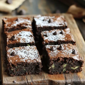 Using finely shredded zucchini is key in this recipe. It adds moisture and richness. When you shred the zucchini, make sure to squeeze out excess water. This prevents the brownies from being too wet. I use about one medium zucchini, which gives around one cup of shreds. The zucchini helps keep the brownies fudgy and soft. Choose high-quality unsweetened cocoa powder for a deep chocolate flavor. This type gives the brownies a rich taste. Look for a cocoa powder that is dark and has a bold flavor. You can use Dutch-processed cocoa if you want a smoother taste. This will enhance the chocolate flavor in each bite. I use both granulated and brown sugar in this recipe. Granulated sugar adds sweetness, while brown sugar adds moisture and a caramel note. The mix of these sugars creates the perfect balance. You can adjust the ratios if you prefer one over the other. For this recipe, I recommend one cup of granulated and half a cup of packed brown sugar. This combination gives the brownies a sweet, fudgy bite. For the full recipe, please refer to the [Full Recipe]. Start by preheating your oven to 350°F (175°C). This step ensures even baking. While the oven warms up, prepare an 8x8-inch baking pan. You can grease it lightly with butter or line it with parchment paper. Lining the pan makes it easy to lift out the brownies later. In a medium bowl, combine the dry ingredients. Add 1/2 cup of unsweetened cocoa powder, 1 cup of all-purpose flour, 1/2 teaspoon of baking powder, 1/2 teaspoon of baking soda, and 1/4 teaspoon of salt. Whisk these together until evenly mixed. This step helps avoid clumps in your batter. Set the bowl aside once done. In a large bowl, mix the sugars and vegetable oil. Use 1 cup of granulated sugar and 1/2 cup of brown sugar with 1/3 cup of vegetable oil. Blend these until smooth. Next, crack in 2 large eggs, one at a time. Stir well after each egg. Then, add 1 teaspoon of vanilla extract and mix again. Finally, gently fold in the finely shredded zucchini. If it seems too wet, squeeze some moisture out with a towel. Now, combine the dry mixture with the wet mixture. Stir gently until just mixed. Avoid overmixing to keep the brownies fudgy. Fold in 1/2 cup of semi-sweet chocolate chips and 1/4 cup of chopped walnuts if you like. Pour the batter into your prepared pan, spreading it evenly. Bake for 25-30 minutes. To check, insert a toothpick into the center. It should come out mostly clean, with a few moist crumbs. Let the brownies cool for at least 10 minutes in the pan before moving them to a wire rack. Enjoy your fudgy dark chocolate zucchini brownies! For a full recipe, refer to the earlier section. To keep your brownies fudgy, avoid overbaking. Check them at 25 minutes. If a toothpick comes out with a few moist crumbs, they are done. Also, stick to the recipe amounts. Too much flour can dry them out. Zucchini holds water. To control moisture, squeeze it before adding it to the batter. Use a clean kitchen towel to wring out excess liquid. This step is key for a fudgy texture. You can make these brownies dairy-free by using plant-based milk and dairy-free chocolate chips. For gluten-free brownies, swap all-purpose flour with a gluten-free blend. Both options keep your dessert delicious and satisfying. For the full recipe, check out the section above. {{image_4}} I love adding nuts to my brownies. Walnuts or pecans give a nice crunch. You can mix in about 1/4 cup of chopped nuts. They add texture and flavor. Walnuts have a rich taste that pairs well with chocolate. Pecans offer a sweeter, buttery flavor. Choose your favorite and enjoy the added bite! Want to boost the flavor? Try adding spices! A dash of cinnamon can warm up the brownies. It gives a cozy taste that blends well with chocolate. If you like coffee, add a teaspoon of espresso powder. This will enhance the chocolate flavor without making it taste like coffee. Just mix it with the dry ingredients for a tasty twist. Looking for a healthier option? Swap out some oil with applesauce. This keeps your brownies moist and cuts down on fat. You can use 1/3 cup of unsweetened applesauce instead of vegetable oil. For a nutty flavor, try using nut butter. Almond or peanut butter works great! Just replace the oil with the nut butter in the recipe. It's a fun way to add more nutrition. For the full recipe, check out the Fudgy Dark Chocolate Zucchini Brownies. Enjoy experimenting with these variations! To store your fudgy dark chocolate zucchini brownies, keep them in an airtight container. This helps the brownies stay fresh and moist. If you leave them at room temperature, they will last about three days. For longer storage, put them in the refrigerator. The cold air will keep them tasty for up to a week. If you want to store brownies for even longer, freezing is a great option. First, let the brownies cool completely. Then, cut them into squares. Wrap each square in plastic wrap. Place the wrapped brownies in a freezer bag or container. They can stay in the freezer for three months. When you’re ready to enjoy them, take out a square. Leave it at room temperature for about an hour to defrost. You can also warm them in the microwave for a few seconds. These brownies are best enjoyed fresh, but they have a good shelf life. At room temperature, they last around three days. In the fridge, they can stay fresh for a week. If you freeze them, they can last up to three months. This means you can enjoy a sweet treat anytime you like! Remember to check for any signs of spoilage before eating. No, you cannot taste the zucchini in these brownies. The chocolate flavor is strong, which masks the zucchini. Zucchini adds moisture and makes the brownies fudgy. It also packs in some nutrients without changing the taste. If your brownies turn out dry, you can fix them easily. Try adding a bit of melted butter or vegetable oil on top. You can also serve them with a scoop of ice cream for extra moisture. Another option is to warm them briefly in the microwave. This will help restore some of the softness. Yes, these brownies can be a healthier dessert choice. They use zucchini, which adds fiber and vitamins. The recipe has less fat than many traditional brownie recipes. You can even swap some sugar for applesauce to cut down on calories. You can serve these brownies with a scoop of vanilla ice cream. A drizzle of chocolate sauce adds extra flavor. Fresh berries or whipped cream make great toppings too. For a fun twist, try pairing them with a glass of cold milk or coffee. Yes, you can make these brownies ahead of time. They store well for several days in an airtight container. If you want to keep them longer, you can freeze them. Just make sure to wrap them tightly in plastic wrap before putting them in the freezer. For the full recipe, check out the details above. You learned how to make fudgy dark chocolate zucchini brownies. Freshly shredded zucchini keeps them moist. Choosing the right cocoa powder adds deep flavor. We covered mixing, baking, and ensuring they stay fudgy. You can even adapt the recipe with nuts or healthier swaps. Store them right for the best taste, and enjoy them longer. These brownies are a treat you can feel good about. Happy baking!