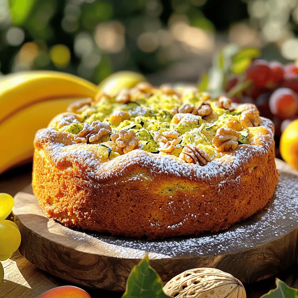 When making Zucchini Picnic Cake, the right ingredients matter. Here’s what you need: - 2 cups grated zucchini - 1 cup all-purpose flour - 1 cup whole wheat flour - 1 teaspoon baking powder - 1 teaspoon baking soda - 1 teaspoon ground cinnamon - 1/2 teaspoon ground nutmeg - 1/2 teaspoon salt - 1 cup granulated sugar - 1/2 cup packed brown sugar - 3 large eggs - 1/2 cup vegetable oil - 1 teaspoon vanilla extract - 1/2 cup chopped walnuts (optional) - 1/2 cup raisins (optional) Zucchini adds moisture and nutrition to this cake, which makes it special. You can use about two medium zucchinis to get the needed amount. If you want a healthier twist, you can mix whole wheat and all-purpose flour. The spices, like cinnamon and nutmeg, give warmth and flavor. You can choose to add walnuts and raisins for extra texture and sweetness, but they are optional. For the full recipe, follow the instructions carefully. This ensures you get a delicious cake every time! - Preheat oven to 350°F (175°C) - Grease and flour a 9x13 inch baking pan Start by preheating your oven to 350°F (175°C). This ensures an even bake. Next, take your 9x13 inch baking pan and grease it. Use butter or oil to coat the bottom and sides. Then, sprinkle flour into the pan to help the cake release easily after baking. - Combine flours, baking powder, baking soda, cinnamon, nutmeg, and salt In a medium bowl, mix the all-purpose flour and whole wheat flour together. Add baking powder and baking soda for lift. Sprinkle in ground cinnamon and nutmeg for warmth and spice. Don’t forget the salt; it brings all the flavors together. Stir well to ensure everything is blended. - Whisk together sugars, eggs, oil, and vanilla before adding zucchini In another bowl, whisk together granulated sugar and brown sugar. Crack in the eggs and add the vegetable oil. Pour in the vanilla extract for a lovely aroma. Mix well until everything is combined, then add the grated zucchini. The zucchini adds moisture and flavor. - Gently fold dry ingredients into wet mixture without overmixing Now, take your dry mixture and slowly add it to the wet mixture. Use a spatula to fold gently. The goal is to mix until just combined. A few lumps are okay; overmixing can make the cake dense. Remember, we want a light, fluffy texture. - Pour batter into the pan and bake for 30-35 minutes Pour your smooth batter into the prepared pan. Spread it out evenly with your spatula. Place the pan in the preheated oven. Bake for 30-35 minutes. You’ll know it’s done when a toothpick inserted in the center comes out clean. Once baked, let it cool before serving. For the full recipe, check the details above. To make the best zucchini picnic cake, you need to manage the moisture. First, grate your zucchini using a box grater or food processor. Place the grated zucchini in a bowl and sprinkle it with 1/4 teaspoon of salt. Let it rest for about 10 minutes. This step helps pull out extra water. After ten minutes, use a clean kitchen towel or cheesecloth. Squeeze out the liquid until it's dry. Properly managing moisture keeps your cake from being soggy. When making this cake, you need a few key tools. Gather these items before you start: - A box grater or food processor for grating zucchini - A medium bowl for mixing dry ingredients - A large mixing bowl for wet ingredients - A whisk for blending mixtures - A spatula for folding ingredients - A 9x13 inch baking pan - An oven for baking Having the right tools makes baking easier and more fun! Once your cake cools, make it look great for your picnic. Here are some fun ideas: - Dust the top with powdered sugar for a sweet touch. - Drizzle a vanilla glaze over the cake for added flavor. - Cut the cake into squares and place them on a colorful plate. - Serve alongside a mix of fresh fruit to brighten the table. These simple touches will impress your friends and family at the picnic! {{image_4}} You can boost the flavor of your zucchini picnic cake by adding spices. Cardamom and ginger work great. Just a pinch can change the cake's taste. They add warmth and depth, making each bite more exciting. Don't be afraid to experiment! You might find a favorite mix you love. If you want a lighter cake, try using applesauce instead of oil. This swap cuts fat while keeping your cake moist. You can use the same amount of applesauce as oil. It’s an easy change that makes a big difference. Plus, you still get that delicious flavor. For gluten-free needs, swap all-purpose flour with a gluten-free blend. Many options are available at stores. For vegan diets, replace eggs with flaxseed meal or chia seeds. Mix one tablespoon of either with three tablespoons of water. Let it sit until it thickens. This acts as a great binder in the cake. These changes keep the cake tasty and fun for everyone. Feel free to check the Full Recipe for all ingredient details and instructions! To store leftover zucchini picnic cake, first let it cool completely. Wrap the cake tightly in plastic wrap or foil. You can also place it in an airtight container. Store the wrapped cake at room temperature for up to two days. For longer freshness, keep it in the refrigerator. This helps maintain its moist texture. If you want to freeze the cake, cut it into squares first. Wrap each piece in plastic wrap, then place them in a freezer bag. Be sure to squeeze out any air before sealing. The cake can freeze well for up to three months. To thaw, move the cake to the refrigerator overnight. You can also leave it at room temperature for a few hours. Zucchini picnic cake stays fresh in the refrigerator for about one week. At room temperature, it lasts for two days. If you notice any changes in smell or texture, it's best to toss it. Enjoy your cake while it's fresh for the best taste! Yes, you can use frozen zucchini. It works well in this cake. Just make sure to thaw it first. After thawing, squeeze out excess water using a towel. Frozen zucchini tends to be softer than fresh zucchini. This can make your cake a bit denser. But overall, it will still taste great. If you need an egg substitute, there are good options. You can use applesauce. A quarter cup of applesauce replaces one egg. You can also use ground flaxseed. Mix one tablespoon of flaxseed with three tablespoons of water. Let it sit for a few minutes until it thickens. This mix acts like an egg in baking. Other options include mashed banana or yogurt. Each substitute will change the texture a bit, but they all work. You can tell when the cake is done by checking a few things. First, look at the top. It should be golden brown. Then, stick a toothpick in the center. If it comes out clean, the cake is ready. If there are wet crumbs, it needs more time. Bake it for 30-35 minutes, but keep an eye on it. Each oven is different, so check often. This article covered a delicious zucchini picnic cake recipe. We discussed the essential ingredients, step-by-step instructions, and helpful tips. I shared how to manage moisture and gave ideas for variations and storage. You can create this cake with ease and adapt it to your taste. Experimenting with flavors and dietary needs makes it fun. Enjoy your baking journey and impress friends with your tasty creation. Happy baking!