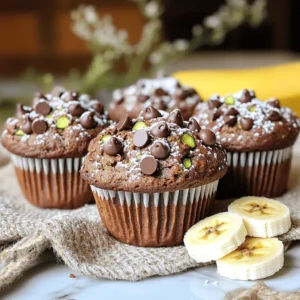 - 1 cup grated zucchini (approximately 1 medium zucchini) - 1 cup mashed ripe bananas (roughly 2 large bananas) - 1/2 cup unsweetened cocoa powder - 1/2 cup granulated sugar - 1/4 cup packed brown sugar - 1/2 cup vegetable oil - 2 large eggs - 1 teaspoon pure vanilla extract - 1 cup all-purpose flour - 1 teaspoon baking soda - 1/2 teaspoon baking powder - 1/4 teaspoon salt - 1/2 cup semisweet or dark chocolate chips - Optional: 1/4 cup chopped nuts (walnuts or pecans) - Use one medium zucchini to get about 1 cup of grated zucchini. - Two large ripe bananas yield roughly 1 cup when mashed. - Cocoa powder and sugars are each measured by volume. - Oil and eggs contribute moisture and richness to the mix. - Baking soda and baking powder help the muffins rise. - The chocolate chips add a sweet, gooey center to each muffin. - Choose ripe bananas; they should be brown and soft for the best flavor. - Fresh zucchini gives moisture without making the muffins soggy. - Use unsweetened cocoa powder for a rich chocolate taste. - I recommend using high-quality chocolate chips for a decadent bite. - If you add nuts, make sure they are fresh for the best crunch. For the full recipe, check the link provided. Start by preheating your oven to 350°F (175°C). This gives your muffins a nice rise. Next, grab a muffin tin. Line it with paper liners or lightly grease each cup. This prevents sticking and makes cleanup easier. Take one medium zucchini and grate it using a box grater. After grating, place the zucchini in a clean kitchen towel. Twist the towel to squeeze out any extra moisture. This step is key, as too much moisture can make your muffins soggy. In a large mixing bowl, combine 1 cup of mashed ripe bananas, 1/2 cup of granulated sugar, and 1/4 cup of brown sugar. Add 1/2 cup of vegetable oil, 2 large eggs, and 1 teaspoon of vanilla extract. Whisk everything together until it is smooth. This mixture should be thick and well-blended. In a separate bowl, sift together 1/2 cup of cocoa powder, 1 cup of all-purpose flour, 1 teaspoon of baking soda, 1/2 teaspoon of baking powder, and 1/4 teaspoon of salt. Stir these dry ingredients together well. This helps to evenly distribute the baking powder and soda. Gradually add the bowl of dry ingredients into your wet banana mixture. Stir gently until just combined. It’s okay if there are a few lumps; avoid overmixing. This will keep your muffins light and fluffy. Using a spoon or a cookie scoop, fill each muffin cup about 3/4 full with batter. This allows room for the muffins to rise without spilling over. Try to be even for a uniform bake. Place the muffin tin in the preheated oven and bake for 18 to 22 minutes. Check doneness by inserting a toothpick in the center of a muffin. If it comes out clean, they are ready. A bit of melted chocolate on the toothpick is fine! Once baked, let the muffins cool in the tin for about 5 minutes. After that, gently transfer them to a wire rack to cool completely. This helps prevent sogginess on the bottom. Enjoy those warm muffins soon after! For the complete recipe, refer to the full recipe section. To keep your muffins moist, use ripe bananas. Ripe bananas add natural sweetness and moisture. Grate the zucchini and squeeze out excess water. This step prevents the muffins from becoming soggy. Also, do not overmix the batter; this keeps air pockets that make muffins light and fluffy. One common mistake is not measuring ingredients accurately. Use a kitchen scale for precision. Another mistake is skipping the cooling time. Muffins continue baking in the pan. Let them cool for a few minutes before transferring them to a wire rack. This helps them set and stay tender. Use a good muffin tin for even baking. Paper liners make cleanup easy and help with portion control. A box grater is perfect for zucchini. A mixing bowl and whisk are essential for combining wet ingredients. Lastly, invest in a toothpick to check if your muffins are done. Store muffins in an airtight container at room temperature. They stay fresh for about three days. For longer storage, freeze them in a freezer-safe bag. When ready to eat, reheat in the microwave for 15–20 seconds. This brings back the fresh-baked taste. For the full recipe, check out the complete guide. {{image_4}} You may want to make these muffins gluten-free. Use a gluten-free flour blend instead of all-purpose flour. This swap keeps the texture great while meeting dietary needs. For those avoiding sugar, consider using a sugar substitute like erythritol or stevia. These options provide sweetness without the calories. You can add spices to boost flavor. Cinnamon or nutmeg works well and adds warmth. Try using different kinds of chocolate, like white chocolate or milk chocolate, for a unique taste. For a kick, mix in some chili powder or cayenne pepper. This adds a fun surprise to each bite. Serve these muffins warm, and they taste even better! Top them with a light dusting of powdered sugar or a drizzle of melted chocolate. You can also pair them with a dollop of whipped cream. These muffins go great with a cup of coffee or tea. Enjoy them as a snack or a dessert. For the full recipe, check the link! To keep your muffins fresh, store them in an airtight container. This prevents air from making them dry. You can also wrap them tightly in plastic wrap. If you want to keep them for a few days, place them in the fridge. The cold can help maintain their moisture. If you want to save muffins for later, freezing is a great option. First, let the muffins cool completely. Then, wrap each muffin in plastic wrap. Place the wrapped muffins in a freezer bag or airtight container. They can last up to three months in the freezer. When you are ready to eat them, thaw at room temperature or heat in the microwave. To enjoy your muffins longer, add a slice of bread to the storage container. The bread will help keep the muffins moist. Store them in a cool, dark place away from direct sunlight. Avoid keeping them near strong-smelling foods, as they can absorb those odors. You can swap some ingredients for healthier options. Use whole wheat flour instead of all-purpose flour. Try reducing the sugar by a quarter. You can also add nuts or seeds for healthy fats. Finally, consider using applesauce instead of oil for moisture. These changes keep the muffins tasty and boost nutrition. Yes, you can! To make mini muffins, fill each cup about half full. Bake for 10-15 minutes instead of the regular time. Always check with a toothpick to see if they are done. Mini muffins are great for snacks or lunchboxes. If you need an egg substitute, use 1/4 cup unsweetened applesauce for each egg. You can also use 1/4 cup yogurt or 1/2 ripe mashed banana. Flaxseed meal works too! Mix 1 tablespoon of flaxseed with 2.5 tablespoons of water and let it sit for a few minutes. If your muffins don’t rise, check a few things. Make sure your baking soda and baking powder are fresh. Too much liquid can also weigh them down. Ensure you mixed the batter gently, as overmixing can create dense muffins. Lastly, fill the cups only 3/4 full for the best rise. Semisweet chocolate chips are sweeter and have a mild chocolate flavor. Dark chocolate chips contain more cocoa and have a rich taste. If you prefer a sweeter muffin, use semisweet. Choose dark chocolate if you want a deeper chocolate flavor. You can find the full recipe for Chocolate Zucchini Banana Bread Muffins in the earlier sections of this article. Enjoy the blend of flavors and textures in this delightful treat! In this blog post, we explored all the ingredients needed for tasty muffins. You learned about proper measurements and the quality of each item. We then covered step-by-step instructions to help you bake perfectly. We shared tips to keep your muffins moist and avoid common mistakes. You discovered fun variations and smart storage methods. Finally, we answered common questions to ensure your baking success. With this knowledge, you can make muffins that taste great and last longer. Enjoy your baking journey!