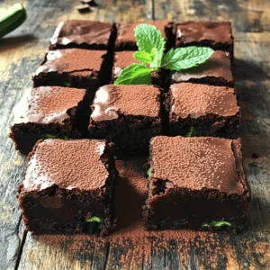- 1 cup grated zucchini, squeezed dry - 1/2 cup whole wheat flour - 1/4 cup unsweetened cocoa powder - 1/2 cup honey or maple syrup - 2 large eggs - 1/4 cup unsweetened applesauce - 1 teaspoon pure vanilla extract - 1/2 teaspoon baking soda - 1/4 teaspoon sea salt - 1/2 cup dark chocolate chips - Optional: 1/4 cup chopped nuts When making healthy zucchini brownies, you need fresh ingredients. Grated zucchini brings moisture and nutrients. Whole wheat flour adds fiber and a nutty taste. Cocoa powder gives that rich chocolate flavor. You can use honey or maple syrup as sweeteners. Eggs bind everything together, while applesauce keeps the brownies moist. Dark chocolate chips add a delightful touch. If you want crunch, nuts are a great option. You can even mix in different types of sweeteners or flours. The Full Recipe provides detailed instructions on how to combine these ingredients perfectly. - Use agave or coconut sugar instead of honey. - Make it gluten-free with almond flour or oat flour. - For a vegan option, swap eggs with flax eggs or applesauce. - Zucchini is low in calories and high in fiber. - It offers vitamins A, C, and K. - Zucchini has antioxidants that protect your cells. Zucchini helps keep these brownies healthy. It adds moisture without extra fat. This veggie blends well into the batter, making it a secret ingredient. Eating these brownies gives you a tasty treat and health benefits. 1. First, preheat your oven to 350°F (175°C). This heat is perfect for baking. 2. Next, prepare a 9x9 inch baking dish. You can grease it lightly or use parchment paper. This helps the brownies come out easily later. 1. In a large mixing bowl, combine the wet ingredients. Mix together honey (or maple syrup), eggs, applesauce, and vanilla extract. Whisk until smooth. 2. Now, fold in the grated zucchini. Make sure it is evenly mixed with the wet ingredients. 1. In a separate bowl, mix the dry ingredients. Whisk together whole wheat flour, cocoa powder, baking soda, and sea salt. This helps blend them well. 2. Gradually add the dry mix to the wet ingredients. Stir gently until just combined. Be careful not to overmix, as this can change the texture of your brownies. 1. Pour the brownie batter into your prepared dish. Use a spatula to spread it evenly. 2. Place the dish in the oven and bake for 20-25 minutes. To check if they are done, insert a toothpick into the center. It should come out mostly clean, with a few moist crumbs. Enjoy your delicious Healthy Zucchini Brownies! For more details on making these, check the Full Recipe. To keep your brownies soft, squeeze the grated zucchini well. This step removes excess water. Too much moisture can make your brownies soggy. Using unsweetened applesauce adds moisture too. It also gives a nice sweetness without extra sugar. Mix the batter gently. Overmixing can lead to tough brownies. Stir just until the dry ingredients are combined. Baking time is key. Check your brownies at 20 minutes. Insert a toothpick in the center. If it comes out with a few moist crumbs, they’re done! Cut the brownies into squares after they cool. This helps keep the edges neat and tidy. For a pretty touch, dust cocoa powder on top. Fresh mint leaves also make a lovely garnish. They add color and a hint of flavor. Enjoy your beautifully presented brownies! {{image_4}} You can make these brownies even tastier with a few simple tweaks. Adding spices like cinnamon or nutmeg can give your brownies a warm, inviting flavor. Just a pinch will do! You can also mix in nut butter, like almond or peanut butter, to add richness. It enhances the texture and flavor, making the brownies even more delicious. If you want to adjust for specific diets, here are some ideas. For a vegan version, swap the eggs with flax eggs. Just mix one tablespoon of ground flaxseed with three tablespoons of water. Let it sit for a few minutes to thicken. For gluten-free brownies, you can use almond flour or a gluten-free flour blend instead of whole wheat flour. Both options work well! These brownies shine when paired with other treats. Serve them warm with a scoop of ice cream or a dollop of yogurt for a sweet delight. You can also create a dessert platter. Arrange the brownies with fresh fruits, nuts, or even a drizzle of chocolate sauce. It makes a fun presentation for gatherings! To keep your brownies fresh, store them in an airtight container. Place a piece of parchment paper between layers to prevent sticking. You can keep them at room temperature for up to four days. If you want to keep them longer, refrigerate for up to a week. Freezing brownies is easy and keeps them fresh. Cut the brownies into squares. Wrap each piece tightly in plastic wrap. Then, place them in a freezer-safe bag. They will stay good for about three months. To thaw, take them out and leave them at room temperature for a few hours. Do not let leftover brownies go to waste! You can chop them up and use them in new recipes. Try making a trifle with layers of brownies, whipped cream, and fruit. Another fun idea is to create parfaits by layering brownies with yogurt and berries. These options make tasty treats that are fun to share! No, you cannot taste the zucchini. Zucchini adds moisture and makes the brownies soft. The cocoa powder and chocolate chips mask any veggie flavor. You get rich chocolate goodness without the veggie taste. These healthy brownies can last up to five days at room temperature. Store them in an airtight container. For longer storage, keep them in the fridge for about a week. They can also freeze well for up to three months. You can replace honey or maple syrup with sugar, but it will change the texture. Sugar makes the brownies more cake-like and less moist. You may need to add a bit of liquid if you switch. To cut brownies cleanly, use a sharp knife. Make sure the brownies are cool before cutting. Dip the knife in hot water and dry it first. This method helps get neat, straight lines. You can add nuts or seeds for extra crunch and nutrients. Try using nut butter for creaminess or substituting some flour with oats. You can also reduce the sweetener or use ripe bananas for natural sweetness. For the full recipe, check out the section above. These healthy brownies are easy to make and delicious. You learned about key ingredients, like zucchini and cocoa powder, for taste and nutrition. Substitutions allow flexibility for dietary needs. The step-by-step instructions guide you through mixing, baking, and storing your brownies. In the end, feel free to experiment with flavors and toppings. Enjoy your baking journey and share your tasty results!