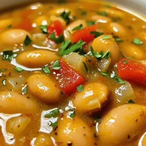 - 2 cups fresh or frozen butter beans - 1 medium onion, finely diced - 2 cloves garlic, minced - 1 large red bell pepper, finely diced - 4 cups vegetable broth - 2 tablespoons extra virgin olive oil To make delicious Southern butter beans, you need just a few key items. Fresh or frozen butter beans are the star of this dish. They bring a creamy texture and a rich taste. You also need onion, garlic, and red bell pepper for a flavor base. Vegetable broth adds depth, while olive oil helps cook the veggies and enhances the flavor. - 1 teaspoon smoked paprika - 1/2 teaspoon cayenne pepper (adjust to your desired spice level) - 1 teaspoon dried thyme - Sea salt and freshly cracked black pepper, to taste Seasonings bring life to your butter beans. Smoked paprika gives a warm, smoky flavor. Cayenne pepper adds a nice kick, but adjust it to your taste. Dried thyme introduces a hint of earthiness. Don’t forget sea salt and black pepper to tie everything together. - Fresh parsley, chopped (for garnish) For a final touch, use fresh parsley. It adds a pop of color and a fresh taste. A sprinkle on top before serving makes the dish look inviting. This simple addition shows off your care in making the meal. You can find the full recipe with all the details to create this tasty dish. Enjoy your cooking adventure! - Shelling Fresh Butter Beans: If you have fresh butter beans, start by shelling them. Open the pods and remove the beans. Rinse them well under cold water to clean off any dirt. - Thawing Frozen Butter Beans: For frozen butter beans, take them out and let them sit at room temperature for about 20 minutes. This will make them easier to cook. - Sautéing Onion and Bell Pepper: In a large pot, heat the olive oil over medium heat. Add the diced onion and red bell pepper. Cook these for around 5 minutes. The onion should turn soft and clear. - Adding Garlic for Flavor: After the vegetables soften, add the minced garlic. Stir it in for 1-2 minutes. This helps release a lovely aroma and adds depth to the dish. - Mixing Butter Beans with Broth and Spices: Now, add the prepared butter beans to the pot. Pour in the vegetable broth, and sprinkle in the smoked paprika, cayenne pepper, and thyme. Don’t forget a pinch of salt and pepper. Stir everything together well. - Ensuring Even Distribution of Seasonings: Make sure the spices and beans mix evenly. This way, every bite will have the same great flavor. - Cooking to Desired Tenderness: Bring the mixture to a gentle simmer. Lower the heat and cover the pot. Let it cook for 30-40 minutes. This will make the butter beans tender and creamy. - Tasting and Adjusting Seasonings: After cooking, taste your dish. If it needs more flavor, add extra salt, pepper, or cayenne. Adjust to fit your taste. - Resting the Dish for Flavor Enhancement: Once seasoned, turn off the heat. Let the pot sit covered for 5 minutes. This resting time helps the flavors blend well. - Serving Suggestions: Serve the butter beans hot in bowls. You can garnish with fresh parsley for color. A drizzle of olive oil on top adds a nice finish. Enjoy with crusty bread for a complete meal. For the complete recipe, check the Full Recipe section. Low heat simmering is key for butter beans. It allows the flavors to mix well and the beans to cook gently. Cooking too fast can make them tough. Set the heat low and cover your pot with a lid. This way, the steam keeps the beans soft. Stirring is also important. It helps your beans cook evenly. If you skip this step, some beans may be overcooked while others stay hard. Stir every few minutes to ensure all beans get the same treatment. You can customize spice levels to fit your taste. If you like heat, add more cayenne pepper. For a milder dish, use less. Start small and taste as you go. This way, you can find the right balance. Using fresh ingredients makes a big difference. Fresh onions, garlic, and peppers add a burst of flavor. Fresh herbs like parsley also brighten the dish. They make your butter beans not just tasty, but beautiful too. Serving matters! Use rustic bowls for a warm feel. A drizzle of olive oil on top adds shine and flavor. A sprinkle of smoked paprika gives a nice color contrast. Pair your butter beans with crusty bread. This adds texture and makes the meal more filling. You can also serve them beside grilled meats or a fresh salad. This variety makes your meal exciting and satisfying. If you want more tips, check out the Full Recipe for additional insights. {{image_4}} You can enhance Southern butter beans with meats like bacon or ham hock. These add a rich, savory flavor. Just cook the meat first to render fat and add depth. You can also include other vegetables. Try adding diced carrots or celery for a colorful twist. These veggies boost nutrition and flavor. To make this dish vegan or vegetarian, skip the meat. Use vegetable broth only. This keeps the dish light and fresh. You can add more herbs and spices to enhance the taste. For gluten-free options, ensure all broth and seasoning are gluten-free. This way, everyone can enjoy the meal without worry. Explore different flavor profiles from other cultures. For example, add cumin and coriander for a Middle Eastern flair. You can also try coconut milk for a tropical twist. Spicing up with global ingredients can open new taste experiences. Use fresh herbs like cilantro or basil for extra flavor. To keep your butter beans fresh, store leftovers in the refrigerator. Place them in an airtight container. This helps to lock in moisture and flavor. Your butter beans will stay good for about 3 to 5 days. Check for any signs of spoilage before eating. If you want to save some butter beans for later, freezing is a great option. Start by letting them cool completely. Then, place the beans in a freezer-safe bag or container. Remove as much air as possible before sealing. These beans can last up to 6 months in the freezer. When you're ready to use them, thaw the beans in the fridge overnight or use the microwave. When reheating butter beans, you want to keep the flavor intact. The best methods are stovetop or microwave. For the stovetop, add a splash of broth to a pot and warm gently. Stir often to heat evenly. If using the microwave, heat in short bursts, stirring in between. Ensure the beans reach a safe temperature of 165°F before serving. Enjoy your delicious beans just like the first time! Butter beans are a type of legume. They are creamy and soft when cooked. These beans come in two main types: lima beans and Fordhook. Lima beans are small and green, while Fordhook beans are larger and white. Both types taste rich and buttery, making them perfect for many dishes. Yes, you can use dried butter beans. Dried beans need more time to cook. First, soak them overnight to help them soften. After soaking, rinse and boil them for about one hour. This method gives a nice texture to your Southern butter beans. You know butter beans are cooked when they are tender. They should easily mash with a fork. If they still feel hard, cook them longer. Taste-testing is the best way to check if they are ready. Southern butter beans pair well with many dishes. Here are some ideas: - Cornbread - Fried chicken - Collard greens - Rice - Grilled vegetables These sides add a nice balance to the meal and enhance the flavors. Yes, you can make these beans ahead of time. Cook them and let them cool. Store in an airtight container in the fridge for up to three days. You can also freeze them for longer storage. Just reheat when you are ready to enjoy. For the full recipe, check out the detailed instructions. This blog post covered how to prepare Southern butter beans. We discussed the key ingredients like fresh butter beans, onions, and spices. You learned cooking steps, tips for great flavors, and ways to store leftovers. You can enjoy this dish, fresh or frozen, with custom twists. Explore new flavors and techniques. Keep this guide handy for a delicious meal any time!