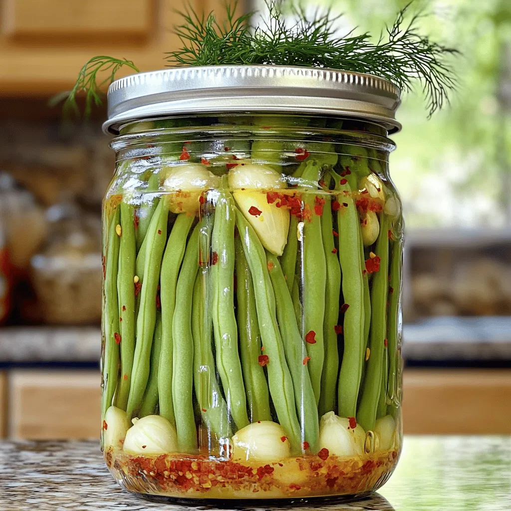 Spicy Dilly Beans Savory Pickle Delight Recipe