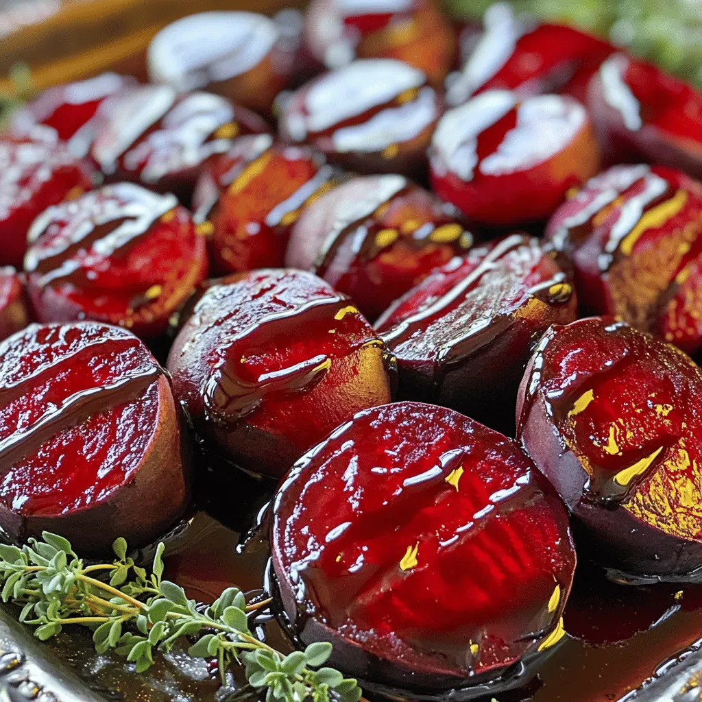Oven Roasted Beets with Balsamic Glaze Delight