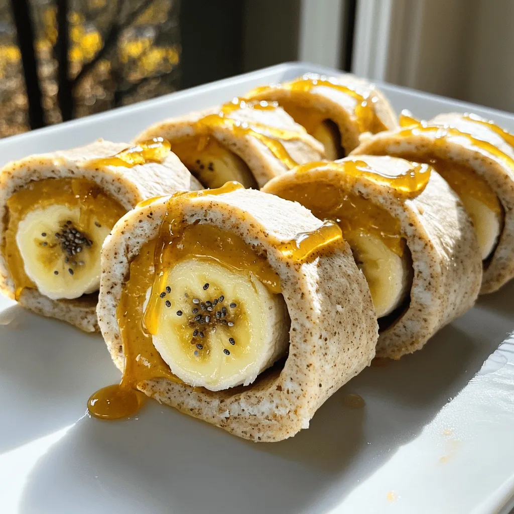 After school snacks should be quick and fun. Kids often come home hungry and ready to eat. Some easy options include: - Yogurt with fresh fruit - Cheese and whole-grain crackers - Veggie sticks with hummus - Peanut butter banana sushi delight These snacks are tasty and can keep your kids satisfied until dinner. The peanut butter banana sushi delight is a favorite! It is simple to make and packed with flavor. After school snacks help kids recharge. They give energy for homework, sports, or play. A good snack can improve focus and mood. Healthy snacks can also teach kids about nutrition. - They learn to make smart food choices. - Snacks provide essential nutrients. - They help maintain stable energy levels. When kids eat right after school, they can jump back into activities with full energy. When choosing snacks, think about nutrition. Kids need proteins, healthy fats, and carbs. Aim for a balance in every snack. For example, peanut butter banana sushi delight has: - Protein from peanut butter - Healthy carbs from the banana - Fiber from the whole wheat tortilla By focusing on nutrition, you help kids grow strong and healthy. Always look for options that are colorful and appealing to encourage kids to eat. - 1 large whole wheat tortilla - 2 tablespoons creamy or crunchy peanut butter - 1 tablespoon honey (plus extra for drizzling) - 1 tablespoon chia seeds (optional for added texture and nutrition) - Fresh fruit pairings, like apple slices or berries - Healthy beverage options, such as milk or a smoothie Peanut Butter Banana Sushi Delight is fun and easy to make. You only need a few ingredients, and kids love it! Start with a large whole wheat tortilla as the base. The tortilla gives a nice texture and flavor. Next, choose between creamy or crunchy peanut butter. Both options work well, so pick what your kids like best. For a touch of sweetness, add honey. You can drizzle it inside or on top of the finished sushi. If you want to add more texture, sprinkle chia seeds. They are tiny but pack a nutritious punch. To make the snack even better, think about sides. Fresh fruit like apple slices or berries pair nicely. Serve a healthy drink, like milk or a smoothie, to round out the snack. This tasty treat is simple to make and fun to eat. Kids will enjoy every bite! For the full recipe, check the complete guide. - Rolling the tortilla Start by laying the whole wheat tortilla flat on a clean surface. Spread the peanut butter evenly. Place the peeled banana at one end. Drizzle honey over the banana. Sprinkle chia seeds and cinnamon if you like. Now, roll the tortilla tightly from one end to the other, keeping ingredients inside. - Slicing the sushi bites After rolling, use a sharp knife to cut the roll into 1-inch pieces. You will have bite-sized sushi rolls that look fun and colorful. - Plate presentation tips Arrange your sushi bites on a plate. Drizzle a little extra honey on top for a shiny look. For extra fun, add toothpicks to the sushi for easy eating. Garnish with banana slices or chia seeds for a pop of color. - Creative serving ideas for kids Serve the sushi with a side of yogurt dip or fresh fruit. You can also pair it with a glass of milk or a smoothie. Kids love to see colorful food on their plates. - Encouraging kids to help Get your kids involved in making this snack. They can spread the peanut butter or sprinkle the chia seeds. This makes them excited to eat something they helped create. - Customizing ingredients together Let your kids choose their favorite fruits or toppings. You can swap out the banana for strawberries or apple slices. This shows them that cooking can be fun and creative. For the full recipe, check the Peanut Butter Banana Sushi Delight section. {{image_4}} To make snack time easy, prep your ingredients ahead of time. You can slice fruits or measure out nut butters. Keep these ready in the fridge. This way, your kids can grab what they need and make their snacks quickly. It also helps if you store everything in clear containers. This lets kids see their options right away. Swapping ingredients can make your snacks healthier without losing flavor. For instance, use almond butter instead of peanut butter for a nut-free option. You can also replace honey with maple syrup or agave for a different sweetness. Consider adding veggies like shredded carrots or cucumber for crunch and nutrition. These small changes can boost the health factor of your snacks. Spice things up with fun toppings. Nut butters can be mixed with cinnamon or cocoa powder for a twist. You can also add sprinkles or mini chocolate chips for a treat. Try drizzling yogurt or melted dark chocolate over fruits. These toppings not only add flavor but also make the snacks look appealing. Get creative and let your kids help pick their favorite toppings. This makes snack time more fun and engaging for them. For a tasty recipe, try making Peanut Butter Banana Sushi Delight. It’s easy and fun to prepare! [Full Recipe] You can switch out the peanut butter for almond butter. Almond butter adds a nutty flavor. It also provides healthy fats. For fruits, try strawberries or apples. They offer a fresh taste and a fun crunch. You can even mix and match. Create a rainbow of flavors! Tortillas come in many types. Try spinach or tomato tortillas for added color. You can also use corn tortillas for a different texture. If you need gluten-free options, use rice tortillas. They work great and taste good too. This lets everyone enjoy this snack! Don’t stick to just sweet! Try savory snacks too. Spread cream cheese instead of peanut butter. Add slices of turkey or cucumber for a tasty twist. You can even combine flavors. Try peanut butter with sliced apples and cheese. This mix creates a unique experience for your taste buds. For the full recipe, check out the Peanut Butter Banana Sushi Delight! To keep your Peanut Butter Banana Sushi Delight fresh, store any leftovers in the fridge. Place the sushi bites in an airtight container. This helps prevent them from drying out. If you cut the sushi, it’s best to keep the pieces separate. This way, they won’t stick together. Always try to eat them within two days for the best taste. What are some other easy snack ideas? You can try yogurt with fruit, cheese sticks with crackers, or apple slices with nut butter. These snacks are quick, tasty, and healthy. Can I prep these snacks in advance? Yes! You can make the sushi rolls a day ahead. Just store them in the fridge. They stay tasty and fun to eat. How to involve my kids in snack preparation? Let your kids spread peanut butter or choose their favorite toppings. Making snacks together can be a fun way to bond and teach them cooking skills. Are these snacks suitable for school lunches? Absolutely! The sushi rolls pack well for school. Just keep them cool in an insulated bag. Kids love them, and they make lunchtime exciting! After school snacks can be quick, fun, and healthy. This blog shared easy, tasty ideas like Peanut Butter Banana Sushi. We explored ingredients, step-by-step prep, and creative variations. Snacks should not only satisfy kids but also be a fun activity. Remember to involve your kids in making these snacks. With the right ingredients, your after school routine can be both enjoyable and nutritious. Choose snacks that encourage good eating habits and spark joy.