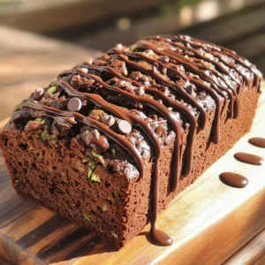 This rich chocolate chip zucchini bread is easy to make and packed with flavor. You will need simple ingredients that you might already have in your kitchen. The combination of zucchini and chocolate creates a moist, tender loaf. Here are the ingredients you will need for this delicious bread: - 1 medium zucchini, finely grated - 1 cup all-purpose flour - 1/2 cup unsweetened cocoa powder - 1/2 teaspoon baking soda - 1/2 teaspoon baking powder - 1/4 teaspoon sea salt - 1/2 cup granulated sugar - 1/2 cup packed brown sugar - 1/3 cup vegetable oil - 2 large eggs, at room temperature - 1 teaspoon pure vanilla extract - 1/2 cup semi-sweet or dark chocolate chips - 1/4 cup chopped walnuts (optional) These ingredients work together to give the bread a rich taste and a lovely texture. You can customize your zucchini bread in fun ways. Try adding: - 1/4 cup of shredded coconut for a tropical twist. - A teaspoon of cinnamon for warmth. - Dried fruits like raisins or cranberries for extra sweetness. - Swap vegetable oil with applesauce for a lighter option. Feel free to mix and match these ideas to make the recipe your own. Enjoy crafting your unique version! Begin by preheating your oven to 350°F (175°C). This step is key for even baking. Next, prepare your 9x5-inch loaf pan. You can grease it lightly with oil or line it with parchment paper. This makes removing the bread easier later on. Now, take your medium zucchini. Grate it finely and place it in a bowl. Sprinkle a pinch of salt over the zucchini and let it rest for about 10 minutes. This helps draw out extra moisture. After resting, use a clean kitchen towel to wrap the zucchini. Squeeze it to remove any excess liquid. This will keep your zucchini bread moist but not soggy. In a large mixing bowl, whisk together the dry ingredients. Combine 1 cup of all-purpose flour, 1/2 cup of unsweetened cocoa powder, 1/2 teaspoon of baking soda, 1/2 teaspoon of baking powder, and 1/4 teaspoon of sea salt. Make sure there are no lumps in this mixture. In another bowl, mix your wet ingredients. Combine 1/2 cup of granulated sugar, 1/2 cup of packed brown sugar, 1/3 cup of vegetable oil, 2 large eggs, and 1 teaspoon of pure vanilla extract. Whisk until smooth and creamy. Next, gently fold the grated zucchini into the wet mixture. This ensures that the flavor spreads evenly. Gradually add the dry ingredients into the wet mixture. Stir gently until just combined. Do not overmix, as this can make your bread dense. Now, fold in 1/2 cup of chocolate chips and 1/4 cup of chopped walnuts if you like. Make sure they are evenly scattered throughout the batter. Pour the batter into your prepared loaf pan. Smooth the top with a spatula for an even bake. Place it in the preheated oven. Bake for 50-60 minutes. To check if it’s done, insert a toothpick into the center. It should come out clean or with a few moist crumbs. When baked, remove the loaf from the oven. Let it cool in the pan for about 10 minutes. Then, transfer the bread to a wire rack to cool completely. This cooling step is important for slicing the bread neatly. Enjoy your rich chocolate chip zucchini bread! If you want more details, check the Full Recipe. To make your rich chocolate chip zucchini bread moist, start with fresh zucchini. Grate it finely to help it blend into the batter. After grating, sprinkle the zucchini with a bit of salt and let it sit for about 10 minutes. This draws out excess water. Once it rests, squeeze out as much liquid as you can with a clean kitchen towel. This step keeps the bread from getting soggy and ensures a nice texture. For the best melting chocolate, use semi-sweet or dark chocolate chips. They melt well and add depth to the flavor. If you want to melt chocolate, chop it into small pieces. Place it in a microwave-safe bowl. Heat it in short bursts of 15 seconds. Stir between each burst until the chocolate is smooth. This method prevents the chocolate from burning and gives a nice finish to your bread. One common mistake is overmixing the batter. When you add the dry ingredients, stir gently until they just combine. Overmixing can lead to a dense and heavy loaf. Another mistake is skipping the resting step for the zucchini. This step is key for achieving the right moisture level. Lastly, do not skip checking for doneness. Insert a toothpick into the center. It should come out clean or with only a few moist crumbs for a perfect bake. For the complete recipe, check the [Full Recipe]. {{image_4}} You can swap out some ingredients for a healthier version. Here are some options: - Whole Wheat Flour: Replace all-purpose flour with whole wheat flour for more fiber. - Applesauce: Use unsweetened applesauce instead of vegetable oil. It adds moisture and cuts fat. - Honey or Maple Syrup: Substitute granulated sugar with honey or maple syrup for a natural sweetener. - Greek Yogurt: Mix in plain Greek yogurt to boost protein and creaminess. These swaps maintain flavor while making the bread a bit healthier. You can add different spices or nuts to change the flavor. Here are some ideas: - Cinnamon: Add one teaspoon of cinnamon for warmth. - Nutmeg: A pinch of nutmeg can bring out the chocolate flavor. - Chopped Nuts: Walnuts or pecans add crunch and richness. Use about 1/4 cup. - Dried Fruit: Try adding dried cranberries or raisins for a sweet twist. These flavors can make each loaf unique and exciting. Different chocolate types can enhance your zucchini bread. Here are a few options: - Milk Chocolate: Use milk chocolate chips for a sweeter taste. - Dark Chocolate: Dark chocolate offers a richer flavor and pairs well with zucchini. - White Chocolate: If you love sweetness, swap in white chocolate chips for a different treat. - Cocoa Nibs: For a more intense chocolate flavor, use cocoa nibs instead of chips. These alternatives allow you to customize your bread to your liking. For the full recipe, check out the detailed instructions above. To keep your rich chocolate chip zucchini bread fresh, store it in an airtight container. This will help retain moisture and flavor. You can keep it at room temperature for up to three days. If you want to keep it longer, consider refrigerating it. Just remember to wrap it tightly in plastic wrap before placing it in the fridge. Freezing zucchini bread is simple and effective. First, let the bread cool completely. Then, wrap it tightly in plastic wrap and place it in a freezer bag. Label the bag with the date. Your zucchini bread can stay fresh in the freezer for about three months. When you're ready to enjoy it, just thaw it in the fridge overnight. To enjoy your zucchini bread warm, preheat your oven to 350°F (175°C). Unwrap the bread and place it on a baking sheet. Heat it for about 10-15 minutes. This will bring back the fresh-baked taste. If you prefer, you can also use a microwave. Heat slices for about 15-20 seconds until warm. For an extra treat, add a pat of butter on top! For the full recipe, check out [Full Recipe]. Yes, you can use frozen zucchini. Just remember to thaw it first. Drain excess water after thawing. This will help keep the bread from being too wet. To check if your zucchini bread is done, insert a toothpick into the center. If it comes out clean or with a few crumbs, it is ready. You can also gently press the top. It should spring back slightly when done. Zucchini bread can be a healthy choice. It contains zucchini, which is low in calories and high in vitamins. You can make it even healthier by using whole wheat flour or reducing sugar. Adding nuts can boost protein and healthy fats, too. This blog post covered the essential parts of making great zucchini bread. We explored the key ingredients, easy steps, and helpful tips. You learned about tasty variations and the best ways to store your bread. With these insights, you're set to bake zucchini bread that everyone will love. Use the tips to avoid common mistakes and add your own flavors. Enjoy your baking journey!