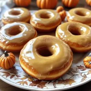 To make pumpkin spice donuts, gather these simple ingredients: - 1 cup all-purpose flour - 1/2 cup pumpkin puree - 1/4 cup granulated sugar - 1/4 cup packed brown sugar - 1/2 teaspoon baking powder - 1/2 teaspoon baking soda - 1 teaspoon pumpkin pie spice - 1/2 teaspoon ground cinnamon - 1/4 teaspoon salt - 1/2 cup Greek yogurt (plain) - 1 large egg - 1 teaspoon vanilla extract - 2 tablespoons melted coconut oil For the glaze: - 1 cup powdered sugar - 2 tablespoons milk - A pinch of ground cinnamon These ingredients create a tasty treat that captures the essence of fall. The pumpkin puree gives the donuts moisture and flavor. The spices, like pumpkin pie spice and cinnamon, add warmth and comfort. The Greek yogurt helps keep the donuts light and fluffy. Each donut has about 150 calories. They contain carbs, protein, and fat in balanced amounts. A single donut includes: - Carbohydrates: 22g - Protein: 2g - Fat: 7g These numbers make these donuts a perfect fall snack. Enjoy them fresh or glazed for a sweet twist. For the full recipe, check out the details above. - Preheat the oven to 350°F (175°C). - Grease the donut pan with cooking spray or butter. - In a medium bowl, whisk together: - 1 cup all-purpose flour - 1/2 teaspoon baking powder - 1/2 teaspoon baking soda - 1 teaspoon pumpkin pie spice - 1/2 teaspoon ground cinnamon - 1/4 teaspoon salt - In a large bowl, combine: - 1/2 cup pumpkin puree - 1/4 cup granulated sugar - 1/4 cup packed brown sugar - 1/2 cup Greek yogurt (plain) - 1 large egg - 1 teaspoon vanilla extract - 2 tablespoons melted coconut oil - Mix the wet ingredients until smooth. - Gradually add the dry mix to the wet mix. - Stir gently until just combined. A few lumps are okay. - Using a spoon or piping bag, fill each cavity in the donut pan about 3/4 full. - Place the pan in the oven and bake for 10-12 minutes. - Test for doneness with a toothpick. It should come out clean. - Let the donuts cool in the pan for 5 minutes. - Transfer them to a wire rack to cool completely. - While cooling, prepare the glaze: - In a small bowl, mix together: - 1 cup powdered sugar - 2 tablespoons milk - A pinch of ground cinnamon - Once cooled, dip the tops of the donuts into the glaze. - Allow excess glaze to drip back into the bowl. - Set the glazed donuts on a wire rack to let them dry. For the full recipe, check out the complete details above. Enjoy these pumpkin spice donuts as an irresistible fall treat! To get soft and fluffy donuts, avoid overmixing the batter. When you mix dry and wet ingredients, stop as soon as they come together. Lumps in the batter are fine. This helps keep your donuts light. For baking, set your oven to 350°F (175°C). Bake for 10 to 12 minutes. Use a toothpick to check doneness. If it comes out clean, your donuts are ready! To boost flavor, try adding more spices. Nutmeg and ginger work well with pumpkin. You can also use fresh pumpkin instead of canned. Fresh pumpkin adds a vibrant taste and moisture. If you use canned, make sure it’s pure pumpkin, not pie filling. Make your donuts look great! Place them on a colorful plate. For a fall touch, sprinkle extra cinnamon on top or add small pumpkins around them. They pair perfectly with coffee or warm tea. A nice drink completes your cozy treat! {{image_4}} You can easily make these donuts vegan. Replace the egg with unsweetened applesauce. Use 1/4 cup of applesauce for each egg. For the Greek yogurt, try using almond yogurt or coconut yogurt. These swaps keep the donuts moist and tasty. If you need a gluten-free option, use almond flour or a gluten-free all-purpose blend. Both options work well. Almond flour gives a nutty flavor, while the all-purpose blend mimics traditional flour. Remember to check that your baking powder is gluten-free. For a fun twist, add chocolate chips or chopped nuts to the batter. They add texture and flavor. You can mix in 1/2 cup of chocolate chips or nuts. For toppings, drizzle melted chocolate or sprinkle crushed nuts on the glaze. These additions make your donuts festive and even more delicious. You can find the full recipe for these delightful treats in the previous section. To keep your pumpkin spice donuts fresh, store them in the fridge. Wrap each donut in plastic wrap. Place them in an airtight container to lock in moisture. This keeps them soft and tasty for up to four days. If you want to save some for later, freezing is a great option. First, let the donuts cool completely. Place them in a single layer on a baking sheet. Freeze them for about one hour. Once frozen, transfer the donuts to an airtight container or freezer bag. They will stay fresh for up to three months. To reheat, simply take them out and let them thaw at room temperature. For a warm treat, pop them in the microwave for about 10-15 seconds. This gives them back their soft texture and makes the flavors pop again. Enjoy these delicious pumpkin spice donuts anytime! Don't forget to check out the Full Recipe for all the steps. Yes, you can! If you lack a donut pan, use a muffin tin. Just fill the cups about halfway. You can create a fun shape by using a small oven-safe cup in the center. This will give you a donut shape. Remember, baking time may change. Keep an eye on them! Look for a golden color on the edges. The tops should be firm. A toothpick test works great, too. Insert a toothpick into the center of a donut. If it comes out clean, the donuts are done. If there's batter on it, bake a few more minutes. Yes, you can! To make muffins, pour the batter into muffin cups. Fill each cup about 2/3 full. Bake for about 15-20 minutes. Check with a toothpick to ensure they are cooked through. Muffins will be a bit denser but just as tasty. For the full recipe, see the detailed instructions above. You now know how to make delicious pumpkin spice donuts from scratch. We covered key ingredients, step-by-step instructions, and helpful tips for the best results. You can even try variations like vegan or gluten-free donuts. Store leftovers wisely to keep them fresh. Enjoy experimenting with different flavors and presentation ideas. You will impress friends and family with your baking skills. These donuts are perfect for fall or any time you crave a sweet treat. Happy baking!