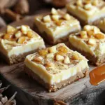 - 1 cup unsalted butter, melted - 1 cup brown sugar, packed - 1/2 cup granulated sugar - 2 large eggs - 2 teaspoons pure vanilla extract - 2 cups all-purpose flour - 1 teaspoon baking powder - 1/2 teaspoon baking soda - 1 teaspoon ground cinnamon - 1/2 teaspoon fine salt - 8 oz cream cheese, softened - 1/4 cup unsalted butter, softened - 1 cup powdered sugar, sifted - 1/2 cup caramel sauce - 1 small apple, peeled and chopped - 1/2 teaspoon pure vanilla extract - A pinch of ground cinnamon - You can use coconut oil instead of butter for a dairy-free option. - Brown sugar can be replaced with coconut sugar for a healthier twist. - For eggs, use flaxseed meal mixed with water as a vegan substitute. - If you need gluten-free blondies, try using almond flour or a gluten-free blend. - Instead of caramel sauce, pure maple syrup can add a different sweetness. To make these cinnamon blondies, start by preheating your oven to 350°F (175°C). Next, prepare a 9x13 inch baking pan. You can grease it lightly or line it with parchment paper. This step helps when you remove the blondies later. In a large bowl, combine 1 cup of melted butter, 1 cup of brown sugar, and 1/2 cup of granulated sugar. Whisk until the mix is smooth. Then, add 2 large eggs one at a time. Make sure to whisk after each egg. Add 2 teaspoons of pure vanilla extract next. Mix until everything blends well. In another bowl, mix together 2 cups of all-purpose flour, 1 teaspoon of baking powder, 1/2 teaspoon of baking soda, 1 teaspoon of ground cinnamon, and 1/2 teaspoon of fine salt. Slowly fold this dry mix into your wet ingredients. Use a spatula and be gentle. Overmixing can make the blondies tough. Now, pour the batter into your prepared pan. Spread it evenly with a spatula. Bake for 20 to 25 minutes. To check if they are done, insert a toothpick in the center. It should come out clean with a few moist crumbs. While your blondies bake, you can make the frosting. In a medium bowl, beat together 8 oz of softened cream cheese and 1/4 cup of softened butter. Use an electric mixer. Mix until creamy and smooth. Gradually add in 1 cup of sifted powdered sugar. Continue mixing until fully combined. Next, add 1/2 cup of caramel sauce, 1 small peeled and chopped apple, and 1/2 teaspoon of pure vanilla extract. Mix everything until smooth. This frosting is rich and has a lovely apple flavor. Here are some tips to help you bake perfect blondies: - Don’t overmix: Fold the dry ingredients gently into the wet mix. This keeps them soft. - Use fresh ingredients: Fresh spices and baking powder make a big difference. - Cool before frosting: Allow your blondies to cool completely in the pan. This prevents the frosting from melting. - Check your oven temperature: An oven thermometer can help you bake at the right heat. These steps will guide you to delicious cinnamon blondies with caramel apple cream cheese frosting. Enjoy the process and the tasty results! To get that perfect blondie texture, start by mixing your sugars and melted butter well. This step creates a smooth base. When adding eggs, whisk them in one at a time. This helps create a fluffy texture. When you mix in the flour, do it gently. Overmixing can make blondies tough. You want to mix just until no dry flour shows. Bake until a toothpick shows moist crumbs, not wet batter. This will ensure a chewy, soft blondie. Many home bakers face common pitfalls that can ruin blondies. Here are a few to watch for: - Overmixing the Batter: This can make blondies dense. Mix just enough to combine. - Not Measuring Flour Correctly: Use a spoon to fluff up the flour, then spoon it into the measuring cup. Too much flour can lead to dry blondies. - Ignoring Oven Temperature: Always preheat your oven. A cold oven can change baking times. - Skipping Cooling Time: Let the blondies cool completely before frosting. This prevents the frosting from melting. For a beautiful presentation, cut the blondies into neat squares. Drizzle extra caramel sauce over the top for a rich look. You can also place them on a rustic wooden board. Garnish with thin apple slices for a pop of color. A sprinkle of cinnamon on top adds a nice touch. These little details make your dessert stand out at any gathering. {{image_4}} You can make your blondies even better by adding nuts or chocolate chips. Chopped walnuts or pecans add a nice crunch. One cup of nuts mixed in works well. If you love chocolate, add a cup of chocolate chips instead. You can use dark, milk, or even white chocolate. Mix them in right before you pour the batter into the pan. This gives each bite a fun surprise. While the caramel apple cream cheese frosting is great, you can try other frostings too. A simple vanilla buttercream can work well. Just beat butter, powdered sugar, and vanilla together. For a twist, use a cream cheese frosting with a hint of orange zest. This gives a fresh taste. You could also try a chocolate ganache for a rich flavor. Heat some heavy cream and pour it over chocolate to melt. Let it cool and spread it over your blondies. Feel free to change flavors with the seasons. In fall, add pumpkin spice to the batter for a cozy flavor. You could also mix in some mashed bananas for a banana blondie. In summer, use fresh berries instead of apples. Strawberries or blueberries add a nice burst of flavor. During winter, try adding peppermint extract to the frosting. This gives a festive touch to your blondies. Experimenting with flavors keeps your treats exciting and fun! To keep your cinnamon blondies fresh, store them in an airtight container. Place a piece of parchment paper between layers to prevent sticking. Keep them at room temperature for best taste. Avoid refrigerating them, as cold can change the texture. Cinnamon blondies can last for about 3 to 5 days when stored properly. If you want them to last longer, consider freezing. They taste great even after a bit of time. To freeze cinnamon blondies, first, let them cool completely. Cut them into squares and wrap each piece tightly in plastic wrap. Then, place the wrapped blondies in a freezer-safe bag or container. They can last for up to 3 months in the freezer. When you're ready to enjoy them, simply thaw overnight in the fridge or at room temperature for a few hours. Yes, you can use gluten-free flour for the blondies. Just pick a blend that works well for baking. Look for a blend that has xanthan gum for best results. This helps mimic the texture of regular flour. The blondies may be slightly denser, but they will still taste great. You can tell when the blondies are done by checking them with a toothpick. Insert it into the center. If it comes out clean or with a few moist crumbs, they are ready. If it comes out wet, bake for a few more minutes. The edges should also look set and lightly golden. Yes, you can make the frosting ahead of time. Store it in an airtight container in the fridge. It will keep well for about three days. When you're ready to use it, let it sit at room temperature for a bit. This will make it easier to spread on the blondies. In this post, I covered how to make delicious blondies and caramel apple cream cheese frosting. I shared tips on achieving the perfect texture and ways to avoid common baking mistakes. You can also try different variations, flavors, and storage tips to keep your treats fresh. Remember, the right ingredients and careful preparation make all the difference. Enjoy your baking and impress others with your skills!
