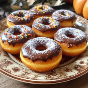 To make gluten-free pumpkin donuts, start with key ingredients. Here’s what you need: - 1 cup gluten-free all-purpose flour - 1/2 cup pumpkin puree - 1/2 cup almond flour - 1/2 cup sugar (coconut sugar works well) - 1/4 cup pure maple syrup - 1 teaspoon baking powder - 1/2 teaspoon baking soda - 1 teaspoon ground cinnamon - 1/4 teaspoon ground nutmeg - 1/4 teaspoon ground cloves - 1/2 teaspoon salt - 2 large eggs - 1/4 cup melted coconut oil or unsalted butter - 1 teaspoon pure vanilla extract These ingredients create a moist and flavorful treat. The pumpkin puree brings warmth, while spices give that cozy fall vibe. If you want to mix things up, try different gluten-free flours. Here are some good options: - Oat flour - Brown rice flour - Cassava flour Each flour has its own taste and texture. Oat flour adds a nutty flavor, while cassava flour keeps it light and fluffy. You can take your donuts to the next level with these optional ingredients: - Chocolate glaze for a sweet touch - Maple glaze for a classic flavor - Chopped nuts for crunch These extras allow you to customize your donuts. I love adding a chocolate glaze for a rich taste. You can find the full recipe for these delicious gluten-free pumpkin donuts in the main article. Enjoy experimenting! Start with gathering all your ingredients. This makes cooking easier and more fun. Here’s what you need: - 1 cup gluten-free all-purpose flour - 1/2 cup pumpkin puree - 1/2 cup almond flour - 1/2 cup sugar - 1/4 cup pure maple syrup - 1 teaspoon baking powder - 1/2 teaspoon baking soda - 1 teaspoon ground cinnamon - 1/4 teaspoon ground nutmeg - 1/4 teaspoon ground cloves - 1/2 teaspoon salt - 2 large eggs - 1/4 cup melted coconut oil or unsalted butter - 1 teaspoon pure vanilla extract - Optional: Chocolate glaze or maple glaze for topping Make sure everything is fresh. Preheat your oven to 350°F (175°C). Grease your donut pan with coconut oil or baking spray. This step helps the donuts come out easily. In a large bowl, mix the dry ingredients first. Combine the gluten-free flour, almond flour, sugar, baking powder, baking soda, cinnamon, nutmeg, cloves, and salt. Whisk them until well blended. In a separate bowl, whisk the wet ingredients. Mix the pumpkin puree, maple syrup, eggs, melted coconut oil, and vanilla. Keep whisking until it is smooth and creamy. Now, pour the wet mixture into the dry ingredients. Stir gently. Be careful not to overmix; this keeps your donuts soft. Transfer your donut batter into a piping bag or a ziplock bag. Snip off one corner for easy filling. Pipe the batter into the donut pan, filling each cavity about 2/3 full. This allows space for the donuts to rise while baking. Place the pan in your preheated oven. Bake for 12-15 minutes. Check if they’re done by inserting a toothpick in the center. If it comes out clean, they are ready! Once baked, take the pan out and let the donuts cool for about 5 minutes. Then, move them to a wire rack to cool completely. If you want, dip the tops in chocolate or maple glaze for a tasty touch. Enjoy your flavorful fall treat! For the full recipe, check the earlier section. To get fluffy gluten-free pumpkin donuts, use a mix of flours. I suggest both gluten-free all-purpose flour and almond flour. This blend gives a nice balance of lightness and moisture. Make sure you measure your flour correctly. Too much flour can make your donuts dense. Always spoon flour into your measuring cup and level it off. One common mistake is overmixing the batter. Mix just until combined to keep the donuts light. Another pitfall is using too much pumpkin puree. Stick to a half cup for the best texture. Also, remember to check your oven's temperature. An oven that is too hot can cause donuts to bake too fast and become dry. Glazing adds an extra touch to your donuts. Let your donuts cool completely before glazing. This way, the glaze won't slide off. For a good glaze, dip the tops of the donuts into your chosen glaze. Move them quickly for a nice, even coat. You can even sprinkle some toppings right after glazing to make them more fun. For the full recipe, check out the complete instructions. {{image_4}} You can make these donuts even more fun with flavor add-ins. Here are a few ideas: - Chopped nuts: Walnuts or pecans add a nice crunch. - Chocolate chips: Dark or dairy-free chips bring a rich sweetness. - Dried fruit: Cranberries or raisins give a chewy texture. - Zest: Grated orange or lemon zest brightens the flavors. Try mixing in one or more of these for a unique twist! For a vegan version, you can easily swap a few ingredients. Use flax eggs instead of regular eggs. Mix 1 tablespoon of ground flaxseed with 3 tablespoons of water for each egg. You can also use plant-based milk in place of any dairy. This keeps the donuts soft and moist. Plus, use coconut oil or a vegan butter substitute for the fat. These swaps ensure everyone can enjoy these tasty treats. If you want bite-sized donuts, a mini donut pan is your friend. Simply follow the same recipe but fill the mini pan cavities only halfway. Bake for about 8-10 minutes instead of the longer time needed for regular donuts. Mini donuts are perfect for parties or snacks. They are easy to grab and eat, plus they look adorable on a platter! For the full recipe, check out the Spooky Gluten-Free Pumpkin Donuts section. To keep your gluten-free pumpkin donuts fresh, store them in an airtight container. This helps lock in moisture and flavor. Place a piece of parchment paper between layers to avoid sticking. You can keep them at room temperature for up to three days. If you want them to last longer, refrigerate them. Just make sure to let them cool before sealing. If you want to freeze your donuts, it’s best to do so without glaze. Allow them to cool completely, then wrap each donut tightly in plastic wrap. Place them in a freezer bag and label it with the date. They can last up to three months in the freezer. To reheat, take one out and let it thaw. You can warm it in the microwave for about 10-15 seconds. This brings back the soft texture. Homemade gluten-free donuts taste best when fresh. However, they can stay good for a few days. Check for any signs of spoilage before eating. If they start to smell off or have a strange texture, it’s best to toss them. Enjoy your donuts at their peak freshness for the best taste experience! For the full recipe, follow the link here: [Full Recipe]. Yes, you can use applesauce or mashed banana instead of pumpkin puree. Both options add moisture and sweetness. However, they will change the taste of the donuts. If you prefer a milder flavor, applesauce works well. You can also try butternut squash puree for a similar taste and texture. Your gluten-free donuts are ready when they are golden brown and spring back when touched. You can also use a toothpick to check. Insert it into the center of a donut. If it comes out clean, the donuts are done. Keep an eye on them during baking. Overbaking can make them dry. To frost your gluten-free donuts, wait until they cool completely. You can dip the tops in chocolate glaze or maple glaze. For a simple glaze, mix powdered sugar with a splash of milk or water until smooth. Drizzle the glaze on top for a fun look. Add sprinkles for extra flair! For more tips, check out the Full Recipe. These gluten-free pumpkin donuts are both fun and easy to make. We explored key ingredients, including fun flavor add-ins and different flours. We also discussed baking steps, ensuring the perfect texture, and avoiding common mistakes. Plus, you learned how to store your donuts for freshness. In the end, you can create tasty variations to fit your diet. Enjoy these sweet treats without worry! Try making them your own with simple tweaks.