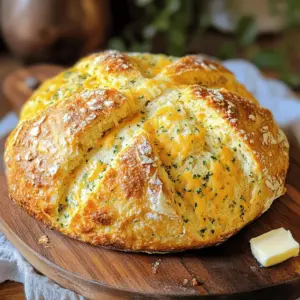 To make the best cheddar and herb soda bread, gather these simple items: - 4 cups all-purpose flour - 1 teaspoon baking soda - 1 teaspoon salt - 1 1/2 cups sharp cheddar cheese, freshly grated - 1/4 cup fresh herbs (like rosemary, thyme, or parsley), finely chopped - 1 3/4 cups buttermilk - 2 tablespoons unsalted butter, melted These ingredients come together to create a soft and cheesy loaf that is sure to impress. Using fresh herbs makes your bread taste bright and fresh. I often use: - Rosemary for a woodsy flavor - Thyme for a hint of earthiness - Parsley for freshness Feel free to mix and match! You can also add other herbs like chives or dill. For a twist, try adding spices like garlic powder or onion powder. Always use freshly grated cheese for the best flavor and texture. Pre-shredded cheese often has anti-caking agents that can affect how it melts. Fresh cheese melts smoothly and gives your bread a rich, creamy taste. Trust me; it makes a big difference! Start by getting your kitchen ready. Clear off the counters. Gather all your tools and ingredients. You will need a large mixing bowl, a spatula, a wooden spoon, and a baking sheet. Preheat your oven to 425°F (220°C). Line the baking sheet with parchment paper to keep the bread from sticking. In your large mixing bowl, add the flour, baking soda, and salt. Use a whisk or a fork to mix them well. This step helps the baking soda spread evenly. Next, add the grated cheddar cheese and the fresh herbs. Gently fold them into the flour mixture. Make sure the cheese and herbs are well mixed into the dry ingredients. Create a well in the center of the dry mix. Pour in the buttermilk and melted butter. Now, use your wooden spoon or your hands to mix everything together. Keep mixing until you see a soft, sticky dough forming. Transfer this dough to a lightly floured surface. Knead it gently for about a minute. Shape your dough into a round loaf about 1.5 inches thick. Place your loaf on the prepared baking sheet. Cut a deep cross into the top of the bread. This cut helps it cook evenly and looks nice. Bake your soda bread in the oven for 30-35 minutes. You will know it’s done when the top turns golden brown and sounds hollow when tapped. After baking, take it out and let it cool on a wire rack for at least 10 minutes. This cooling lets the bread set properly. One common mistake is overmixing the dough. This can lead to tough bread. Mix just enough to combine the ingredients. Another mistake is not measuring the flour correctly. Too much flour makes the bread dry. Use the spoon and level method for accurate measuring. Make sure your baking soda is fresh. Old baking soda won’t help the bread rise. Lastly, don’t skip the cooling step. Cutting too soon can make the bread gummy inside. To get a nice crust, preheat your oven well. A hot oven helps create steam that forms a crust. Place a baking dish with water on the bottom rack during baking. This adds moisture and aids crust formation. When shaping the loaf, keep it thick but not too round. A flatter shape allows for better browning. Score the top deeply. This helps the bread expand while baking, leading to a nice look and texture. Cheddar and Herb Soda Bread is great on its own or with butter. For a fun twist, serve it with a spread like herbed cream cheese. Pair it with soup for a hearty meal. A fresh salad is another nice match. You can also enjoy it with a glass of wine or cider. Add a sprinkle of more herbs on top for extra color and flavor. This makes it not just tasty but also pretty on the table. For more details, check the Full Recipe. {{image_4}} You can switch up the cheese in this bread. Try using gouda, feta, or mozzarella. Each cheese brings a unique flavor. For a sharper taste, use aged cheddar. If you want a creamier bread, opt for brie. Mixing cheeses can create a delicious blend. Just remember to keep the total amount of cheese the same. Fresh herbs can change the whole vibe of this bread. You can use basil, dill, or oregano for different tastes. Mix in sun-dried tomatoes or olives for added flavor. If you like a kick, add a bit of crushed red pepper. Experiment with your favorite herbs. The more you try, the more you'll find what you love. This recipe is great for both sweet and savory bread. For sweet soda bread, add a tablespoon of honey or brown sugar. You can also include raisins or dried cranberries. To keep it savory, stick with garlic and cheese. Think about what meal you want it for. These small changes can make a big difference in taste. Enjoy the freedom to adapt! To keep your Cheddar and Herb Soda Bread fresh, let it cool completely first. Once cool, wrap it tightly in plastic wrap. You can also use a resealable bag for extra protection. Store the bread at room temperature. Avoid placing it in the fridge, as this can make the bread dry. If you want to keep it for longer, consider freezing it. When you're ready to enjoy your bread again, preheat your oven to 350°F (175°C). Remove the bread from its wrap. Place it on a baking sheet. Heat it in the oven for about 10-15 minutes. This method helps regain its crusty exterior and soft inside. You can also microwave a slice for about 15-20 seconds for quick warmth. If stored properly, Cheddar and Herb Soda Bread lasts for about 2-3 days at room temperature. If you freeze it, it can last up to 3 months. Make sure to wrap it well to prevent freezer burn. When you thaw it, follow the reheating instructions for the best texture and flavor. Serve this bread warm. A pat of butter adds great flavor. You can also sprinkle extra herbs on top. Slice it into wedges for a nice look. Pair it with soups or salads for a tasty meal. This bread goes well with almost anything. Yes, you can freeze Cheddar and Herb Soda Bread. Wrap it tightly in plastic wrap. Then, place it in a freezer bag. It can stay fresh for up to three months. Thaw it in the fridge overnight before serving. Reheat slices in the oven for a warm treat. Use a gluten-free all-purpose flour mix. Make sure it has xanthan gum in it. Reduce the baking soda to 3/4 teaspoon. This helps the bread rise well. Follow the Full Recipe for mixing instructions. The taste will still be delicious and satisfying. Soda bread uses baking soda as a leavening agent. Traditional bread uses yeast for rising. Soda bread is quick to make, needing no rise time. It has a denser texture and a more rustic flavor. Both types of bread are tasty in their own way. You learned about making Cheddar and Herb Soda Bread. I covered essential ingredients, tips, and storage. Using fresh herbs and cheese adds great taste. Following each step will help you bake the perfect loaf. Remember to avoid common mistakes for the best crust. These simple techniques make baking fun and rewarding. Enjoy your tasty bread fresh or stored properly for later use. Now, get baking and share your delicious results!
