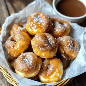 For these tasty bites, you need: - 1 cup warm water (110°F or 43°C) - 2 tablespoons granulated sugar - 2 1/4 teaspoons active dry yeast (or 1 packet) - 3 cups all-purpose flour - 1 teaspoon salt - 1/4 cup baking soda - 1/2 cup unsalted butter, melted and slightly cooled - 1/2 cup granulated sugar (for coating) - 2 teaspoons ground cinnamon - Coarse sea salt for finishing These ingredients work together to create soft, chewy pretzel bites. The warm water activates the yeast. The sugar helps it rise. The flour gives the dough its structure. The baking soda bath adds that classic pretzel taste. You can enhance your pretzel bites with some fun dips. Here are some suggestions: - Melted chocolate - Creamy cheese dip - Honey mustard sauce - Nutella These dips add extra flavor and excitement. Try pairing them with your favorite sauce for a tasty twist. You can change some ingredients if needed: - Use whole wheat flour for a healthier option. - Swap unsalted butter with coconut oil for a dairy-free choice. - If you love spice, add a pinch of nutmeg or ginger to the cinnamon mix. These changes can make your pretzel bites unique. Feel free to experiment with flavors and textures. Cooking should always be fun! To start, gather your warm water, sugar, and yeast. Mix them in a small bowl. Let the mixture sit for about five minutes. You’ll know it’s ready when it looks frothy and bubbly. This step wakes up the yeast. Active yeast helps the dough rise well. Next, grab a large bowl. Add the flour and salt to it. Carefully pour in the frothy yeast mixture. Use a wooden spoon to mix until a dough forms. Then, move the dough to a floured surface. Knead it for about five minutes. You want it to feel smooth and elastic. Shape it into a ball and place it in a greased bowl. Cover it with a kitchen towel. Put it in a warm spot. Let it rise for about one hour until it doubles in size. Once your dough has risen, punch it down gently. Divide the dough into small pieces, about one inch each. Roll each piece into a rope that is eight to ten inches long. Cut the rope into bite-sized pieces. Next, boil ten cups of water in a large pot. Carefully stir in the baking soda. This step gives your bites that classic pretzel texture. Drop each bite into the boiling water for about thirty seconds. Use a slotted spoon to take them out and place them on a baking sheet. Preheat your oven to 425°F (220°C). While the oven heats, mix sugar and cinnamon in a small bowl. Brush the tops of the warm bites with melted butter. Then, sprinkle them generously with the cinnamon-sugar mix. Finish with a light sprinkle of coarse sea salt. Bake them for 12 to 15 minutes. They should be golden brown and smell amazing. Let the bites cool slightly before serving. Enjoy your warm, sweet treats! To get the right dough, start with warm water. It should be about 110°F (43°C). Mix the water with sugar and yeast. Let it sit until frothy. This step helps the dough rise well. When mixing the flour and salt, slowly add the yeast mixture. Stir until a dough forms. Knead the dough for about five minutes. It should feel smooth and elastic. If the dough is too sticky, add a bit more flour. If it feels dry, add a splash of water. This balance makes all the difference. Boiling pretzel bites in a baking soda solution gives them that classic texture. Use a large pot with 10 cups of water and 1/4 cup of baking soda. Bring the water to a rolling boil. Once boiling, drop in the bites for about 30 seconds. This step seals the flavor and gives a chewy bite. Use a slotted spoon to lift them out carefully. Place them on a lined baking sheet to cool slightly. This technique is key to getting that perfect crust. Serve your cinnamon sugar pretzel bites warm for the best taste. Place them in a basket lined with parchment paper. For an extra treat, offer a small bowl of melted chocolate or cheese dip. The sweet and salty flavors work well together. You can also sprinkle some coarse sea salt on top. This adds a nice crunch. Get creative with your serving ideas and enjoy! {{image_4}} You can easily add fun flavors to your cinnamon sugar pretzel bites. Chocolate chip is a great choice. Just mix in mini chocolate chips when you make the dough. You’ll get gooey bites that everyone will love. Another option is pumpkin spice. Simply add a few teaspoons of pumpkin pie spice to the dough. This gives a nice fall flavor that warms the heart. For a savory twist, try cheese-stuffed pretzel bites. Take small pieces of dough and wrap them around cheese cubes. As they bake, the cheese melts, making them super gooey. You can also make herb-infused bites. Mix in dried herbs like rosemary or thyme into the dough. This adds a lovely flavor that pairs well with dips. If you need gluten-free pretzel bites, swap regular flour for a gluten-free blend. Ensure it has xanthan gum for the best texture. For a vegan version, replace the butter with a plant-based option. Use almond milk or oat milk to activate the yeast instead of regular milk. Both options allow everyone to enjoy these tasty treats. To keep your cinnamon sugar pretzel bites fresh, store them in an airtight container. This helps retain their soft texture. Place them at room temperature for up to three days. For reheating, preheat your oven to 350°F (175°C). Place pretzel bites on a baking sheet and warm for about 5-10 minutes. This restores their delightful chewiness. Freezing pretzel bites is easy and smart. Allow them to cool completely, then arrange them in a single layer on a baking sheet. Freeze until solid, about 1-2 hours. Then, transfer them to a freezer-safe bag. They can last for up to three months. To enjoy, thaw in the fridge overnight, then reheat as mentioned before. To keep your pretzel bites tasty, avoid stacking them while they cool. This prevents sogginess. For longer freshness, use parchment paper between layers if stacking is necessary. Always seal them in an airtight container. If you want to add a boost of flavor, sprinkle a bit more cinnamon sugar before serving. This keeps them irresistible! Serve cinnamon sugar pretzel bites warm. Place them in a cute basket with parchment paper. This adds charm and keeps them fresh. You can also offer a small bowl of melted chocolate or creamy cheese dip. This gives a fun twist to your treat. The sweet and salty mix makes these bites even better. Yes, you can make the dough ahead of time. After kneading, let it rise for one hour. Then, punch it down and wrap it tightly. Store it in the fridge for up to 24 hours. When ready to bake, let it sit at room temperature for 30 minutes before shaping. This helps the dough rise well. You can find cinnamon sugar pretzel bites at many bakeries and some cafes. They may also be available at food fairs or events. If you prefer homemade, making them is easy and fun. You can enjoy fresh bites right from your oven! Check the color of the pretzel bites. They should be golden brown all over. You can also smell the sweet aroma when they are ready. If they look nice and smell great, they are likely done. Just let them cool a bit before enjoying! Cinnamon sugar pretzel bites are fun and tasty to make. We covered essential ingredients and options for dips. You can shape and bake them perfectly with my step-by-step guide. Use my tips to get the best dough and boil your bites right. Remember to try different flavors for sweet and savory treats. Store them wisely to keep them fresh longer. If you follow these tips, you’ll enjoy delicious bites every time. Happy baking!