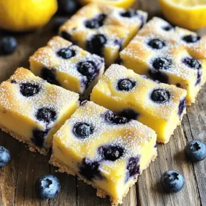 To make Lemon Blueberry Yogurt Bars, you will need a few simple ingredients. Each ingredient plays a role in making these bars tasty and healthy. Here’s what to gather: - 1 cup creamy Greek yogurt - 1/2 cup honey or maple syrup - 1/4 cup freshly squeezed lemon juice - Zest of 1 vibrant lemon - 1 teaspoon pure vanilla extract - 1 1/2 cups rolled oats - 1/2 cup finely ground almond flour - 1 teaspoon baking powder - 1/2 teaspoon salt - 1 cup plump, fresh blueberries - Optional: powdered sugar for dusting Each item adds a unique flavor and texture. The creamy Greek yogurt gives a rich base. The honey or maple syrup adds sweetness. Fresh lemon juice and zest give a bright, tangy taste. Rolled oats and almond flour provide a wholesome crunch. Baking powder helps the bars rise. Fresh blueberries burst with juice when you bite into them. You can also sprinkle some powdered sugar on top for a sweet finish. This makes the bars look even more appealing. Enjoy making these bars with fresh ingredients for a delightful snack! - Preheat your oven to 350°F (175°C). - Prepare an 8x8 inch baking dish with parchment paper. Leave some paper hanging over the sides. This helps lift the bars later. - In a large bowl, mix 1 cup of creamy Greek yogurt, 1/2 cup of honey or maple syrup, 1/4 cup of freshly squeezed lemon juice, the zest of 1 lemon, and 1 teaspoon of pure vanilla extract. Whisk until smooth. - In a separate bowl, whisk together 1 1/2 cups of rolled oats, 1/2 cup of finely ground almond flour, 1 teaspoon of baking powder, and 1/2 teaspoon of salt. - Gradually add the dry mixture into the wet mixture. Mix gently with a spatula until combined. Avoid overmixing to keep the bars tender. - Carefully fold in 1 cup of fresh blueberries, spreading them evenly without breaking them. - Pour the batter into the prepared baking dish. Use a spatula to spread it evenly. - Bake in the preheated oven for 25-30 minutes. Check doneness with a toothpick; it should come out clean. - Once baked, let the dish cool for about 10 minutes. Use the parchment paper to lift the bars out and cool completely on a wire rack. - Once cool, use a sharp knife to cut the bars into squares or rectangles. - If you like, dust the tops with powdered sugar for extra sweetness. - To avoid overmixing, mix until just combined. This keeps your bars tender. - Bake at 350°F (175°C). Place your dish in the center of the oven for even cooking. - For a lovely presentation, serve bars on a decorative platter with lemon slices. - Pair these bars with a cup of tea or yogurt for a tasty snack. - You can use maple syrup instead of honey for a different sweetness. - Try adding strawberries or raspberries for a fun twist on the flavor. - Nuts like walnuts or pecans can add a crunchy texture to your bars. {{image_4}} You can change up these bars with different fruits. Try using raspberries or strawberries for a new taste. These fruits add a nice color and flavor. You can also mix in extracts. For instance, almond extract can give a sweet twist. Just a few drops can make a big difference. If you need gluten-free options, you can use gluten-free oats. Make sure to check the labels. For a vegan version, swap Greek yogurt with coconut yogurt. You can use agave syrup instead of honey. These swaps still keep the bars tasty and enjoyable. Adapting this recipe for each season is fun and easy. In spring, add fresh strawberries and a hint of mint. For summer, mix in juicy peaches or cherries. In fall, try adding some pumpkin puree and spices. Winter can feature cranberries and a touch of cinnamon. Each season brings a new twist to these bars. To keep your Lemon Blueberry Yogurt Bars fresh, store them in an airtight container. This prevents them from drying out. If you use parchment paper, place a layer between the bars. This will keep them from sticking together. A glass or plastic container works best. You can freeze these bars for later. First, cut them into squares. Wrap each square in plastic wrap. Then, place the wrapped bars in a freezer-safe bag. Make sure to squeeze out the air to prevent freezer burn. When you’re ready to eat, thaw the bars in the fridge overnight. In the fridge, these bars stay fresh for up to one week. Look for signs of spoilage like a change in color or a sour smell. If you see mold, it’s best to throw them away. Keeping an eye on these signs helps you enjoy your tasty snack longer. Can I use regular yogurt instead of Greek yogurt? Yes, you can use regular yogurt. However, Greek yogurt makes the bars creamier and thicker. How long do these bars last in the fridge? These bars last up to one week in the fridge if stored in an airtight container. Can I make these bars without oats? You can try using crushed nuts or seeds as a substitute for oats. This changes the texture a bit. What can I use if I don't have almond flour? If you don't have almond flour, you can use all-purpose flour or oat flour. Both work well. Is it necessary to dust with powdered sugar? Dusting with powdered sugar is optional. It adds a nice touch, but the bars are tasty without it. In this post, I shared a simple recipe and tips for Lemon Blueberry Yogurt Bars. We covered the key ingredients and the step-by-step process, ensuring a tasty treat. I also shared ideas for serving, storing, and making variations. These bars are easy, versatile, and delicious. You can adapt them to fit your tastes or diets. Now, it’s your turn to try it out and enjoy these tasty bars!