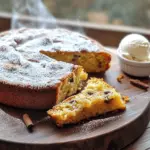 For this Cozy Amish Applesauce Cake, you need these main ingredients: - 1 ½ cups unsweetened applesauce - 2 cups all-purpose flour - 1 ½ cups granulated sugar - 1 teaspoon baking soda - 1 teaspoon baking powder - 1 teaspoon ground cinnamon - ½ teaspoon ground nutmeg - ½ teaspoon salt - ½ cup vegetable oil - 3 large eggs - 1 teaspoon vanilla extract These optional add-ins can enhance the flavor: - 1 cup chopped walnuts - ½ cup raisins - Powdered sugar for dusting Using fresh applesauce gives a nice flavor. If you want, you can swap in spices like allspice or cloves for a twist. Keep the walnuts or raisins if you enjoy a bit of crunch and sweetness. This cake is simple and full of cozy flavors, perfect for any occasion. First, you need to preheat your oven to 350°F (175°C). This step is key for a good bake. Next, prepare a 9x13 inch baking pan. Grease it with butter or cooking spray, then lightly dust it with flour. This helps the cake come out easily. Now, let’s mix the wet ingredients. In a large bowl, add 1 ½ cups of unsweetened applesauce, 1 ½ cups of granulated sugar, and ½ cup of vegetable oil. Use a whisk or electric mixer to blend these until smooth. Once mixed, crack in 3 large eggs, one at a time. Make sure to stir each egg in fully before adding the next. Then, stir in 1 teaspoon of vanilla extract and mix until everything is blended. In a new bowl, sift together 2 cups of all-purpose flour, 1 teaspoon of baking soda, 1 teaspoon of baking powder, 1 teaspoon of ground cinnamon, ½ teaspoon of ground nutmeg, and ½ teaspoon of salt. Sifting breaks up clumps and helps mix the spices evenly. Next, it’s time to fold the dry ingredients into the wet mixture. Add the dry mix gradually, stirring gently until just combined. Be careful not to overmix. This keeps the cake light and fluffy! If you like, you can gently fold in 1 cup of chopped walnuts and ½ cup of raisins to add extra flavor. Now, pour the batter into your prepared pan. Use a spatula to smooth the top evenly. Then, place the pan in your preheated oven. Bake for about 35-40 minutes. To check if it’s done, insert a toothpick into the center. If it comes out clean, your cake is ready. After baking, let the cake cool in the pan for about 10 minutes. Then, carefully transfer it to a wire rack to cool completely. For a lovely touch, dust the top of the cooled cake with powdered sugar before serving. It looks great and adds a nice sweetness. You can slice the cake into squares. Serve it warm or at room temperature. For a cozy treat, add a dollop of whipped cream or a scoop of vanilla ice cream with a sprinkle of cinnamon. Enjoy! To make your cake light and fluffy, avoid overmixing the batter. When you mix the dry ingredients into the wet ones, do it gently. Stop mixing as soon as you see no dry flour. Overmixing makes the cake dense. If you need to substitute, use whole wheat flour for a nutty taste. You can also try applesauce for vegetable oil. This swap adds moisture and cuts fat. Spices can change your cake's taste. Add more cinnamon or a pinch of ginger for warmth. You can also mix in cardamom for a unique twist. Think about using fresh applesauce instead of store-bought. Fresh applesauce gives a brighter flavor. If you use store-bought, pick a brand with no added sugar. It keeps the cake sweet but not too sweet. Try adding nuts or raisins for texture. They bring a pleasant chewiness to each bite. You can even swap in dried cranberries for a tart touch. {{image_4}} You can make this cake fit your needs. For a gluten-free version, swap out the all-purpose flour for a gluten-free blend. Many brands work well as substitutes. Just be sure to check the ratio on the package. If you want to cut back on sugar, you can use honey or maple syrup. Both add a nice flavor too. You can also try using coconut sugar for a healthier option. It has a lower glycemic index and adds a caramel-like taste. You can change the flavors with the seasons. In fall, try adding cranberries or pumpkin puree. They bring a festive touch and a burst of flavor. For Christmas, consider mixing in some candied ginger or nutmeg. These spices add warmth and comfort to the cake. Another idea is to make mini cakes for special occasions. Use muffin tins to create individual servings. Decorate them with festive toppings, like holiday sprinkles or whipped cream. This way, you can share cozy treats with friends and family. Enjoy experimenting with these variations! To keep your Cozy Amish Applesauce Cake fresh, store it in an airtight container. This helps maintain moisture and flavor. If you have leftover cake, cover it with plastic wrap or foil. You can also place it in a cake dome for extra protection. If you want to freeze the cake, first let it cool completely. Cut the cake into slices or keep it whole. Wrap each slice or the whole cake in plastic wrap. Then, place it in a freezer bag. This way, it stays fresh for up to three months. When ready to eat, thaw it in the fridge overnight. At room temperature, the cake will stay fresh for about three to four days. Make sure to keep it in a cool, dry place. If you notice any mold or an off smell, it’s best to throw it away. Signs of spoilage include a dry or hard texture and discoloration. Always trust your senses; if it doesn’t look or smell right, don’t eat it! Can I use brown sugar instead of granulated sugar? Yes, you can use brown sugar. It will add a deeper flavor and moisture. Brown sugar makes the cake taste more rich and gooey. Use the same amount as granulated sugar in the recipe. How do I make this cake ahead of time? You can bake the cake a day before you need it. Let it cool, then wrap it in plastic wrap. Store it at room temperature. This keeps the cake moist. You can also freeze it for up to three months. What pan size is best for this recipe? A 9x13 inch baking pan works best. This size allows the cake to bake evenly. It gives a nice depth for the cake. You can also use two 9-inch round pans if you prefer layers. Can I add more spices or ingredients? Absolutely! Feel free to add more spices like ginger or cloves. You could also add chopped apples or dried fruit. Just keep the total amount of dry ingredients balanced. What pairs well with Amish Applesauce Cake? This cake goes well with whipped cream or vanilla ice cream. You can also serve it with hot chocolate or coffee. Fresh fruit like berries adds a nice touch too. Best beverages to serve alongside the cake Try serving it with warm cider or sweet tea. These drinks complement the cake's cozy flavors. They enhance the overall experience and warm your soul. Cozy Amish Applesauce Cake is a delight you can easily bake. We covered ingredients, mixing, and baking steps. You learned tips for the best texture and flavor, along with variations for every season. Remember to store leftovers properly to keep them fresh. This cake is sure to impress at any gathering. Enjoy trying different spices and add-ins for unique tastes. Your baking adventure is just beginning—have fun experimenting and sharing!