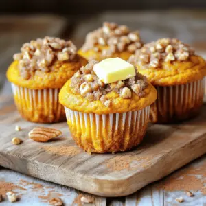 - 1 cup canned pumpkin puree - 1/2 cup vegetable oil - 1/2 cup packed brown sugar - 1/2 cup granulated sugar - 2 large eggs, at room temperature - 1 teaspoon pure vanilla extract - 1 1/2 cups all-purpose flour - 1 teaspoon baking powder - 1 teaspoon baking soda - 1 teaspoon ground cinnamon - 1/2 teaspoon ground nutmeg - 1/4 teaspoon salt You need a few key items to make pumpkin streusel muffins. First, the main star is canned pumpkin puree. It gives the muffins rich flavor and moisture. Next, vegetable oil helps keep them light and fluffy. For sweetness, you will use both brown and granulated sugars. Brown sugar adds depth, while granulated sugar balances it out. You also need eggs for binding and vanilla extract to enhance taste. The base of the muffins is all-purpose flour, along with baking powder and baking soda for leavening. The spices, ground cinnamon and nutmeg, bring warmth and a cozy feel to every bite. Finally, a pinch of salt brings all the flavors together. - 1/2 cup all-purpose flour - 1/4 cup packed brown sugar - 1/4 teaspoon ground cinnamon - 1/4 cup cold unsalted butter, cubed - 1/4 cup pecans, chopped (optional) The streusel topping makes these muffins even better. You start with more all-purpose flour, brown sugar, and ground cinnamon. This mix adds sweetness and crunch. The cold unsalted butter gives the streusel its crumbly texture. You can add chopped pecans for extra flavor and crunch, but they are optional. The streusel creates a delicious contrast to the soft muffins. First, preheat your oven to 350°F (175°C). This heat will help your muffins rise perfectly. Next, prepare your muffin tin. You can use paper liners or spray the cups with a bit of non-stick spray. This step keeps the muffins from sticking, making it easier to enjoy them later. In a large bowl, combine the canned pumpkin puree, vegetable oil, packed brown sugar, granulated sugar, eggs, and pure vanilla extract. Use a whisk to mix these ingredients until smooth. This creates the base for your muffins and adds great flavor. In a different bowl, sift together the all-purpose flour, baking powder, baking soda, ground cinnamon, ground nutmeg, and salt. Mixing these dry ingredients helps distribute the leavening agents evenly. Gradually add this mixture to the wet ingredients. Stir gently until just combined. Over-mixing can make the muffins dense, so be careful. For the streusel topping, mix the remaining all-purpose flour, packed brown sugar, and ground cinnamon in a small bowl. Then, add the cold butter cubes. Use a fork or your fingers to blend until it looks like coarse crumbs. If you want a crunchy texture, fold in the chopped pecans. This topping adds a delightful crunch. Using a spoon or a scoop, fill each muffin cup about two-thirds full with the pumpkin batter. This allows room for the muffins to rise. Next, generously sprinkle the streusel topping over each muffin. Make sure every muffin has a good amount of topping for that delicious crunch. Bake the muffins in your preheated oven for 18-20 minutes. To check if they are done, insert a toothpick into the center of a muffin. If it comes out clean, they are ready. Keep an eye on them to avoid over-baking. Once baked, cool the muffins in the pan for about 5 minutes. Then, carefully transfer them to a wire rack to cool completely. This helps them stay soft and fluffy. To make perfect muffins, avoid over-mixing. When you mix too much, the muffins become dense. Just stir until the dry ingredients blend with the wet ones. This keeps the muffins light and fluffy. Using oil helps make muffins moist. I prefer vegetable oil for this recipe. It keeps the muffins tender and adds a nice texture. You can also try other oils like canola or melted coconut oil for a twist. Warm muffins taste best. Serve them fresh from the oven. Add a pat of butter on top for richness. You can also sprinkle a dash of cinnamon over the butter for extra flavor. Pair these muffins with warm drinks. Coffee, tea, or hot chocolate work well. The flavors of pumpkin and spices blend nicely with these beverages. Store your muffins in an airtight container. This keeps them fresh for longer. You can also use plastic wrap or a zip-top bag. If you want to reheat muffins, use an oven or microwave. In the oven, warm them at 350°F for about 5-10 minutes. This keeps the muffins fluffy and restores their warmth. If using a microwave, heat for 10-15 seconds. Enjoy your fluffy and flavorful pumpkin streusel muffins! {{image_4}} You can easily swap ingredients in pumpkin streusel muffins to fit your needs. - Alternative oils or sweeteners: Instead of vegetable oil, try coconut oil or applesauce for a lighter option. For sweeteners, maple syrup or honey can add a unique twist. - Gluten-free flour options: If you prefer gluten-free muffins, use a gluten-free flour blend. Just make sure it contains xanthan gum for better texture. Adding new flavors can make your muffins even more exciting. - Suggestions for spices or flavor extracts: Mix in a pinch of ginger or cloves for extra warmth. You can also add a splash of almond or orange extract for a fresh taste. - Other mix-ins like chocolate chips or dried fruit: Fold in dark chocolate chips, cranberries, or raisins for added sweetness and texture. Seasonal changes can inspire fun twists on this classic recipe. - Ideas for holiday ingredients or toppings: For a festive touch, add crushed candy canes or sprinkle with holiday-themed sprinkles. - Using different types of pumpkin or squash: Experiment with butternut squash or sweet potato puree for a different flavor profile. Each offers a lovely sweetness that complements the spices. To store muffins in the refrigerator, place them in an airtight container. This keeps them fresh for up to a week. Make sure to cool the muffins completely before sealing them. If you want to freeze muffins, wrap each one in plastic wrap. Then, place them in a freezer-safe bag. Label the bag with the date. Frozen muffins can last up to three months. When you're ready to eat, thaw them in the fridge overnight. The best containers for storage are glass or plastic airtight containers. These help keep moisture in while keeping air out. Use a container that fits the muffins snugly. This prevents them from moving around and getting squished. To prevent moisture loss, avoid using paper bags. They allow air to dry out your muffins quickly. In the refrigerator, muffins last about one week. In the freezer, they stay good for three months. When muffins spoil, they may look dry or moldy. A change in smell is also a sign. If they smell off, it’s best to toss them. Always check muffins before eating, especially if they've been stored for a while. Yes, you can use fresh pumpkin. Just cook and puree it first. Fresh pumpkin has a different texture and flavor than canned. You may need to adjust the moisture in your batter. If it's too wet, add a bit more flour. To check if your muffins are done, use a toothpick. Insert it into the center of a muffin. If it comes out clean, the muffins are ready. If it has batter on it, bake a few more minutes. Keep an eye on them to avoid over-baking. Yes, you can make the batter ahead of time! Simply mix all the wet and dry ingredients. Store the batter in the fridge for up to 24 hours. When you're ready to bake, just scoop it into the muffin tin and add the streusel topping. If you want a nut-free option, try sunflower seeds or pumpkin seeds. You can also use walnuts or almonds if you prefer other nuts. These will still add a nice crunch to your muffins. To keep your muffins moist, store them in an airtight container. You can also place a slice of bread in the container. The bread will help keep the muffins soft. If you want to freeze them, wrap each muffin well to prevent freezer burn. This blog outlined how to make delicious pumpkin muffins. We covered key ingredients, step-by-step instructions, and helpful tips. You’ve learned about the best methods for mixing and baking. Don't forget the fun variations you can try! Using this guide, you can create moist muffins that impress everyone. Enjoy baking and sharing your tasty treats. You have great options to explore for flavor and storage. Your pumpkin muffins will be a hit at any gathering!