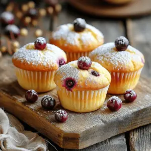 To make these easy huckleberry muffins, gather the following ingredients: - 1 cup fresh huckleberries (or frozen, thawed) - 1 ½ cups all-purpose flour - ½ cup granulated sugar - 2 teaspoons baking powder - ½ teaspoon baking soda - ½ teaspoon salt - 1 large egg, lightly beaten - ½ cup milk (whole or your choice) - ⅓ cup vegetable oil (or melted coconut oil for a unique twist) - 1 teaspoon pure vanilla extract - Zest of 1 lemon (for a burst of freshness) You can swap some ingredients for different options. For flour, try using whole wheat flour for a healthier muffin. If you want less sugar, use honey or maple syrup instead. You can replace vegetable oil with melted butter for a richer flavor. If you're out of eggs, try using applesauce or mashed banana as a binder. They work well in muffins and keep them moist. For the best taste, I recommend using fresh huckleberries if you can find them. They have a sweet and tart flavor that shines in muffins. If fresh ones are not available, frozen huckleberries are a great choice. Just be sure to thaw and drain them first. This way, you won’t have excess moisture in your batter. Both options will give you delicious muffins you’ll want to savor. Start by preheating your oven to 375°F (190°C). Grab your muffin tin and line it with paper liners. You can also grease the cups with cooking spray. In a large bowl, mix the dry ingredients first. Combine 1 ½ cups of all-purpose flour, ½ cup of sugar, 2 teaspoons of baking powder, ½ teaspoon of baking soda, and ½ teaspoon of salt. Whisk them together well. Now, in a separate bowl, combine the wet ingredients. Whisk together 1 beaten egg, ½ cup of milk, ⅓ cup of vegetable oil, 1 teaspoon of vanilla extract, and the zest of 1 lemon. Mix until smooth. Carefully pour this wet mix into the dry ingredients. Stir gently until just combined. Remember, a few lumps are okay! Next, fold in 1 cup of fresh or thawed huckleberries. Be gentle to keep them whole. Finally, fill each muffin cup about ¾ full with the batter. Place the muffin tin into your preheated oven. Bake for 18 to 20 minutes. You’ll know they are done when the tops are golden brown. Insert a toothpick into the center of a muffin. If it comes out clean, they’re ready! Once baked, remove the muffins from the oven. Let them cool in the tin for about 5 minutes. Then, transfer them to a wire rack to cool completely. To make your muffins extra special, arrange them on a wooden board. Dust the tops with powdered sugar for sweetness. Add fresh huckleberries around them for color. Enjoy each bite of your huckleberry heaven muffins! To make your muffins moist and fluffy, start with room temperature ingredients. This includes your egg and milk. Use fresh huckleberries when possible, but if you use frozen ones, let them thaw first. Do not overmix the batter; mix until just combined. This keeps air in the batter, which helps with fluffiness. One common mistake is overmixing the batter. This can lead to tough muffins. Another error is not measuring your flour correctly. Too much flour can dry out your muffins. Always spoon flour into your measuring cup, then level it off. Lastly, avoid opening the oven door too soon. This can cause your muffins to sink. To boost the flavor of your huckleberry muffins, try adding a dash of cinnamon. This spice pairs well with the sweetness of huckleberries. You can also add chopped nuts for crunch. Walnuts or pecans work nicely. For a fun twist, mix in a few chocolate chips. They add richness and contrast to the muffins. To get the full details on how to make these muffins, check out the Full Recipe. {{image_4}} You can make huckleberry muffins gluten-free. Swap the all-purpose flour for a gluten-free mix. Look for blends that have xanthan gum. This helps mimic the texture of regular flour. Use 1 ½ cups of the gluten-free mix instead. Your muffins will still be soft and tasty. Adding nuts or chocolate chips makes muffins even better. Chopped walnuts or pecans give a nice crunch. Or, try semi-sweet chocolate chips for a sweet twist. Stir in about ½ cup of either before baking. This adds flavor and texture to each bite. You can mix in other fruits with huckleberries. Try blueberries or raspberries for a fun change. If you want to use apples, chop them small. About 1 cup of any fruit works well. Each fruit adds its own unique taste. You can create a whole new muffin experience! For the full recipe, check out the Huckleberry Heaven Muffins section. After baking, let your huckleberry muffins cool to room temperature. This helps keep them soft. Once cool, store them in an airtight container. They can stay fresh for about three days on your kitchen counter. If you want to keep them longer, consider freezing. To freeze your muffins, wrap each one tightly in plastic wrap. Place the wrapped muffins in a freezer-safe bag. This keeps out air and moisture. They can be frozen for up to three months. When you’re ready to enjoy them, just take out how many you need. For the best taste, reheat frozen muffins in the oven. Preheat your oven to 350°F (175°C). Place the muffins on a baking sheet and cover them with foil. Heat for about 10-15 minutes. This keeps them moist and warm. You can also use the microwave. Heat each muffin for about 20-30 seconds. Enjoy your huckleberry muffins just like they were fresh out of the oven! To make dairy-free muffins, replace the milk with a plant-based option. Almond milk or oat milk works well. You can also swap the egg with a flaxseed egg. Mix one tablespoon of ground flaxseed with three tablespoons of water. Let it sit for five minutes to thicken. This change keeps the muffins moist and tasty. Yes, you can use frozen huckleberries! Just make sure to thaw them first. Pat them dry with a paper towel to remove excess moisture. This way, your muffins won’t get soggy. Frozen huckleberries can still provide that sweet burst of flavor. The best way to check for doneness is to use a toothpick. Insert it into the center of a muffin. If it comes out clean or with a few crumbs, they are ready. You can also look for a golden-brown top. The edges should pull away slightly from the muffin tin. These signs show that your muffins are perfectly baked. This huckleberry muffin recipe is easy and fun to make. Start with fresh or thawed huckleberries. You need 1 cup for the perfect burst of flavor. The dry mix includes 1 ½ cups of all-purpose flour, ½ cup of granulated sugar, 2 teaspoons of baking powder, ½ teaspoon of baking soda, and ½ teaspoon of salt. These create the base for your muffins. For the wet ingredients, gather 1 large beaten egg, ½ cup of milk, ⅓ cup of oil, 1 teaspoon of vanilla extract, and the zest of 1 lemon. These give the muffins moisture and taste. First, preheat your oven to 375°F. Prepare your muffin tin with liners or grease it. In one bowl, mix the dry ingredients. In another bowl, whisk the wet ingredients until smooth. Combine the two, mixing gently to avoid lumps. Then, fold in the huckleberries carefully. Fill the muffin cups about ¾ full and bake for 18-20 minutes. Check with a toothpick to see if they are ready. Let them cool for a bit in the pan, then transfer to a wire rack. These muffins are a tasty treat. Each muffin has about 150 calories. They contain 3 grams of protein, 20 grams of carbs, and 7 grams of fat. Huckleberries add fiber and vitamins. Enjoy them as a snack or breakfast option! We covered all you need to know about huckleberry muffins. We explored the ingredients, substitutions, and the best huckleberries to use. The step-by-step guide helped you prepare and bake your muffins. Tips revealed how to keep them moist and fluffy. You learned about tasty variations and proper storage methods. I hope this inspires you to try making your own huckleberry muffins at home. There's joy in baking, and these muffins are a great start. Enjoy your baking, and share these yummy treats with others!