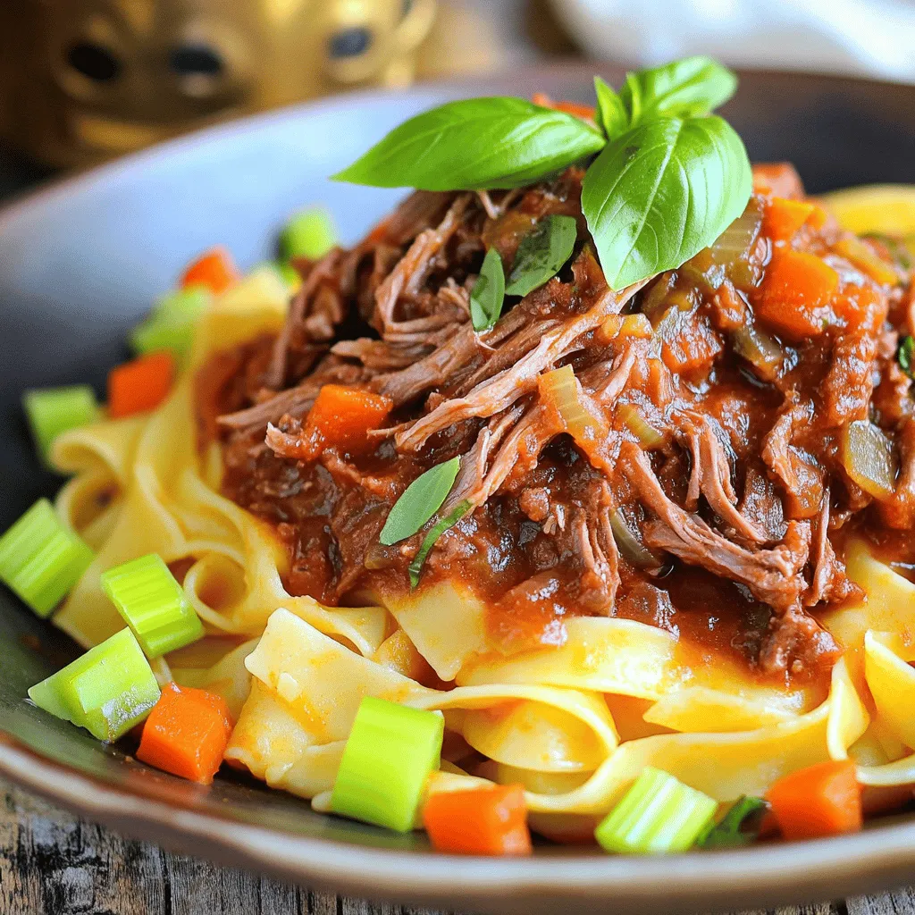 Slow-Simmered Short Rib Ragu Flavorful Pasta Dish