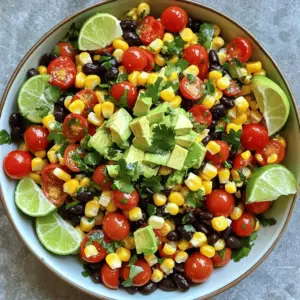 - Fresh corn kernels - Cherry tomatoes - Black beans - Red bell pepper - Green onions - Fresh cilantro - Avocado - Lime juice - Olive oil - Chili powder - Seasoning Crack Corn Salad shines because of its fresh, vibrant ingredients. The fresh corn kernels add a sweet crunch. I love using about four cups, which comes from five to six ears of corn. Cherry tomatoes bring a burst of color and flavor, so I add one cup, halved. Black beans offer protein and a hearty texture. A cup is perfect for this dish. Next, I chop half a cup of red bell pepper. It adds sweetness and a nice crunch. Green onions also add a mild onion flavor, so I use half a cup, chopped. Fresh cilantro gives the salad a bright taste. I like to add half a cup, chopped. For creaminess, I use one ripe avocado, diced gently. Lime juice is essential for brightness; I use a quarter cup, freshly squeezed. Olive oil adds richness, so I include three tablespoons. One teaspoon of chili powder gives the salad a nice kick. Finally, I season the salad with salt and freshly cracked black pepper to taste. These ingredients come together to create a fresh and flavorful dish. Each bite offers a mix of textures and tastes that make Crack Corn Salad a delightful side. To start, shuck the ears of corn. Remove the husks and silk. If you use fresh corn, boil salted water. Blanch the corn kernels for 3-4 minutes. Then, cool the corn by placing it in an ice bath. This stops the cooking. If frozen corn is your choice, simply thaw it. Make sure to pat it dry with a paper towel. In a large bowl, combine the corn with the other veggies. Add halved cherry tomatoes, black beans, diced red bell pepper, chopped green onions, and fresh cilantro. Mix these gently. This ensures every ingredient blends well together. In a small bowl, whisk together lime juice, olive oil, chili powder, salt, and black pepper. Keep whisking until the dressing is smooth and slightly thick. This emulsifies the mixture, creating a creamy texture. Now, pour the dressing over your salad mixture. Toss everything together gently. You want all the ingredients to get coated. Just before serving, fold in the diced avocado. Be careful not to mash it. This keeps the salad fresh and crunchy. Take a moment to taste the salad. Adjust the flavors to your liking. Add more salt or pepper if needed. This step is key to achieving the best taste. Serve the salad chilled or at room temperature. Both ways highlight the vibrant flavors. Present it in a large shallow bowl. To enhance visual appeal, garnish with extra cilantro and lime wedges. This makes your dish inviting and colorful. To make the best Crack Corn Salad, start with fresh corn. I love using sweet, in-season corn. Look for ears with bright green husks and plump kernels. Fresh corn tastes better and adds sweetness. If you can't find fresh corn, frozen is fine, just thaw and pat it dry. Cutting cilantro and avocado can be tricky. For cilantro, hold the bunch and chop the leaves off. This way, you get a fine cut. For the avocado, slice it in half, remove the pit, and score the flesh in a grid pattern. Then, scoop it out with a spoon. This keeps the pieces intact and adds to the salad's look. Crack Corn Salad pairs well with grilled meats or fish. It adds color and freshness to any meal. You can serve it at picnics, barbecues, or family gatherings. It shines at summer cookouts and is a hit at potlucks. Sometimes, your avocado might turn mushy. To avoid this, fold it in just before serving. This keeps it firm. If your salad tastes bland, adjust the seasoning. Add more salt, pepper, or lime juice to brighten the flavors. Tasting as you go will help you find the right balance. {{image_4}} You can change the black beans if you want. Try using kidney beans or chickpeas instead. Both will add protein and flavor. You can also skip the beans for a lighter salad. Adding different vegetables makes this salad even better. Think about sweet corn, zucchini, or even diced cucumber. These will give each bite a new twist. You can mix and match based on what you have. A creamy dressing can make your salad richer. You can mix sour cream, yogurt, or mayo with lime juice. This adds a nice tang. For a spicy kick, add some hot sauce to your creamy base. It brings out the flavors of the corn and veggies. If you like bold flavors, a spicy dressing is a great choice. Combine olive oil, lime juice, and chili powder. You can add chopped jalapeños too. This will give your salad a nice heat. In summer, use fresh ingredients from your garden or farmer's market. The sweet corn shines in warm months. You can add peaches or berries for a fruity touch. Winter versions can use roasted vegetables. Try adding roasted sweet potatoes or butternut squash. These ingredients add warmth and heartiness to the dish. Choose seasonal ingredients for the best taste and freshness. To keep Crack Corn Salad fresh, always refrigerate it. Use an airtight container to seal in flavor and moisture. Glass containers work well because they do not absorb odors. If you use plastic, choose BPA-free options. Make sure to store it in the main part of the fridge, not the door. This keeps the salad at a stable temperature. Crack Corn Salad lasts about 3 to 5 days in the fridge. Check for signs that it has gone bad. If the colors fade or it smells sour, it's time to toss it. Also, look for any slimy textures. If you see these signs, discard the salad. Fresh ingredients ensure the best taste. To refresh leftover salad, add a splash of lime juice. This brightens the flavors and reawakens the dish. You can also mix in fresh herbs or diced veggies for a new twist. For stale salad, try turning it into a dip. Mash it with cream cheese or yogurt for a tasty spread. You can also stir it into soups or stews for added flavor and nutrition. Crack Corn Salad is a colorful, fresh dish. It features sweet corn, tomatoes, black beans, and avocado. The salad has a zesty lime dressing that adds a burst of flavor. It’s crunchy, creamy, and full of bright colors. This salad is perfect for summer barbecues or as a side dish. Yes, you can prepare this salad ahead of time. To keep it fresh, store it in the fridge. Make the salad but wait to add the avocado until just before serving. This keeps the avocado from browning. You can also mix the dressing in advance. Just give it a good shake before adding it to the salad. Crack Corn Salad is quite healthy. It is low in calories and packed with nutrients. Fresh corn is a good source of fiber and vitamins. Black beans add protein and more fiber. The salad also includes healthy fats from the avocado and olive oil. Overall, it's a tasty way to eat your veggies. Yes, you can use frozen corn for this salad. Just make sure to thaw it first. Pat it dry with a paper towel to remove any extra moisture. This helps keep the salad from getting soggy. The flavor will still be great, and it saves time. Crack Corn Salad pairs well with many dishes. It goes great with grilled chicken or fish. You can also serve it with tacos or burgers. This salad adds a fresh touch to any meal. Its vibrant flavors will impress your guests! In this blog post, we explored the delicious world of Crack Corn Salad. We covered the key ingredients, like fresh corn, cherry tomatoes, and avocado. I provided simple steps to prepare, mix, and dress the salad perfectly. You learned tips for serving and possible variations, ensuring your salad shines at any occasion. Remember, using fresh ingredients makes all the difference. With what you now know, you can whip up this tasty dish anytime, impressing your friends and family with ease. Enjoy your cooking journey!