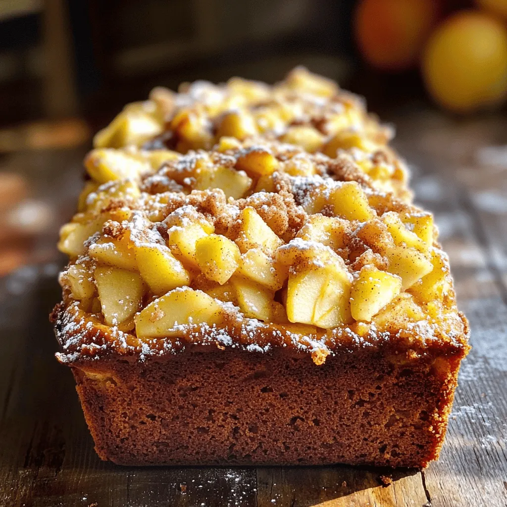 - Key Ingredients and Measurements - 2 cups all-purpose flour - 1 cup granulated sugar - 1 tablespoon baking powder - 1/2 teaspoon salt - 1 teaspoon ground cinnamon - 1/2 teaspoon ground nutmeg - 1/2 cup unsalted butter, melted and slightly cooled - 2 large eggs, at room temperature - 1 teaspoon vanilla extract - 1/2 cup milk, at room temperature - 2 cups peeled and diced apples (preferably Granny Smith or a mix of sweet and tart) - 1/2 cup brown sugar (for topping) - 1 teaspoon ground cinnamon (for topping) - 1/2 cup powdered sugar (for glaze) - 2 tablespoons milk (for glaze) - Optional Ingredients for Variation - Chopped nuts, like walnuts or pecans - Dried fruit, such as raisins - A pinch of ginger for extra spice - Different types of apples for varied flavor When making Amish apple fritter bread, focus on quality ingredients. Fresh apples make a big difference. You can mix sweet and tart apples for flavor depth. If you love a crunch, add nuts. They add texture and taste. For a sweeter twist, dried fruit is a nice touch. 1. Preheating the Oven and Preparing the Pan Start by preheating your oven to 350°F (175°C). While it heats up, grab a 9x5 inch loaf pan. Grease it well or line it with parchment paper. This helps the bread come out easily after baking. 2. Mixing Dry Ingredients In a large bowl, mix the dry ingredients. Whisk together 2 cups of all-purpose flour, 1 cup of granulated sugar, 1 tablespoon of baking powder, and 1/2 teaspoon of salt. Add 1 teaspoon of ground cinnamon and 1/2 teaspoon of ground nutmeg. Make sure everything is blended well. 3. Combining Wet Ingredients In another bowl, combine your wet ingredients. Whisk together 1/2 cup of melted butter, 2 large eggs, 1 teaspoon of vanilla extract, and 1/2 cup of milk. Mix until smooth. This step adds richness and flavor. 4. Incorporating Apples Pour the wet mixture into the dry ingredients. Stir gently with a spatula. You want to combine them without overmixing. A few lumps are okay. Now, carefully fold in 2 cups of peeled and diced apples. Granny Smith apples work best for this recipe. 5. Layering and Baking Instructions Pour half of the batter into your prepared loaf pan. Smooth it out evenly. Sprinkle half of the brown sugar topping over this layer. Next, add the rest of your batter, smoothing it out again. Top with the remaining brown sugar mixture. Use a knife or toothpick to swirl the batter gently, creating a marbled look. Finally, bake for 50 to 60 minutes. Check with a toothpick; it should come out clean when done. Achieving the Perfect Texture To get that soft and fluffy texture, mix the batter gently. Overmixing can make the bread tough. You want a few lumps in the batter. This creates a light and airy bread. Tips for Apples Selection Choose tart apples like Granny Smith for the best flavor. Mixing sweet and tart apples adds depth to the taste. Make sure to peel and dice the apples evenly for consistent baking. Ensuring Even Baking Check your oven temperature with an oven thermometer. Sometimes, ovens run hot or cold. Bake the bread in the center of the oven for even heat distribution. Rotate the pan halfway through baking for the best results. {{image_4}} Adding Nuts or Raisins You can make your Amish apple fritter bread even better with nuts or raisins. Chopped walnuts or pecans add a nice crunch. Just fold in half a cup when you add the apples. If you prefer raisins, use about a half cup too. Soak them first in warm water for a few minutes. This makes them plump and juicy. Different Flavor Combinations Try adding different spices to change the taste. You can use cardamom or ginger for a warm twist. You can also swap in different fruits like pears or cranberries. Mixing in caramel bits or chocolate chips can add a fun surprise. Alternative Frosting Ideas While a simple glaze works great, you can try other frostings. Cream cheese frosting is a rich option. Mix 4 ounces of softened cream cheese, a cup of powdered sugar, and a splash of milk. For a simpler choice, sprinkle powdered sugar over the top after baking. It gives a sweet finish without the fuss. Best Ways to Store Leftovers After baking, let the Amish Apple Fritter Bread cool. Wrap it tightly in plastic wrap or foil. This keeps it fresh for about 3 to 4 days at room temperature. You can also store it in an airtight container. If you want to keep it longer, consider refrigeration. This will extend its life to about a week. Freezing Instructions To freeze the bread, first let it cool completely. Wrap it tightly in plastic wrap, then in foil. This double layer helps prevent freezer burn. You can keep it in the freezer for up to three months. When you’re ready to eat it, let it thaw in the fridge overnight. You can warm slices in the oven or microwave for a fresh taste. You can tell when the bread is done by checking the color and the toothpick test. The top should be golden brown. Insert a toothpick into the center of the bread. If it comes out clean, the bread is ready. If it has batter on it, bake for a few more minutes. Yes, you can use other types of apples. Granny Smith apples work great, but you can mix sweet and tart apples too. Try Honeycrisp or Fuji apples for a sweeter taste. Each type will give a different flavor to your bread. Amish apple fritter bread lasts about 3 to 5 days at room temperature. Make sure to store it in an airtight container. If you want it to last longer, you can store it in the fridge for up to a week. Yes, you can make a gluten-free version. Use a 1-to-1 gluten-free flour blend instead of regular flour. This will help keep the texture similar. Check that all other ingredients are also gluten-free for best results. This blog post covered the essential ingredients, steps, and tips for making Amish Apple Fritter Bread. I shared ways to achieve the perfect texture and variations to try, like adding nuts or different frostings. Proper storage methods ensure your leftovers stay fresh. Remember, using the right apples can enhance your bread's flavor. With these insights, you can bake with confidence. Enjoy creating delicious memories with your homemade treats!