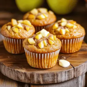 - 2 cups all-purpose flour - 1 cup granulated sugar - 2 teaspoons baking powder - 1 teaspoon baking soda - 1 teaspoon ground cinnamon - ½ teaspoon salt - 2 large eggs - ½ cup unsalted butter, melted and cooled - 1 cup buttermilk (or substitute with milk mixed with 1 tablespoon vinegar) - 2 teaspoons vanilla extract - 2 medium apples, peeled, cored, and diced - ½ cup chopped walnuts or pecans (optional) - Extra cinnamon sugar for topping (optional) When I set out to make apple cinnamon muffins, I keep it simple. The ingredients are easy to find and fresh. I love using two types of apples. Granny Smith brings a tart taste, while Honeycrisp adds sweetness. You can pick your favorite! Let’s break down the basics. All-purpose flour is the main base. It gives the muffins structure. Sugar adds sweetness. Baking powder and baking soda help the muffins rise. Ground cinnamon gives that warm, cozy flavor we all love. A pinch of salt balances the sweetness. Next, we add eggs to bind everything together. Unsalted butter keeps the muffins rich without too much salt. Buttermilk keeps them moist; you can use regular milk mixed with vinegar if needed. Don’t forget the vanilla extract! It adds a lovely depth of flavor. If you want crunch, toss in some chopped walnuts or pecans. They add great texture. Finally, sprinkle some cinnamon sugar on top before baking. It gives a sweet, crispy finish. Now, with these ingredients, you are set to create a delightful treat! - Preheat oven to 375°F (190°C). - Prepare a muffin tin with liners or greasing. To start, preheating the oven is key. It ensures even baking. Use paper liners or grease the muffin tin to stop the muffins from sticking. This easy step makes for quick cleanup later. - Combine all dry ingredients in one bowl. - Whisk thoroughly to eliminate lumps. In a large mixing bowl, add the flour, sugar, baking powder, baking soda, cinnamon, and salt. Whisk them well. This step is vital to avoid lumps. It helps the muffins rise evenly. - Beat eggs and add melted butter, buttermilk, and vanilla. - Mix until smooth. In a separate bowl, beat the eggs. Then, add melted butter, buttermilk, and vanilla extract. Mix until smooth. This creates a rich base for your muffins. - Mix wet and dry ingredients until just combined. - Fold in diced apples and nuts carefully. Now, pour the wet mix into the dry mix. Stir gently until just combined. Over-mixing can make the muffins tough. Next, fold in the diced apples and nuts. This adds flavor and texture. - Measure and fill muffin cups three-quarters full. - Sprinkle cinnamon sugar on top if desired. Use a spoon or ice cream scoop to fill each muffin cup about three-quarters full. This leaves room for rising. If you want, sprinkle cinnamon sugar on top for extra sweetness. - Bake for 18 to 20 minutes. - Check for doneness with a toothpick. Place the muffin tin in the oven. Bake for 18 to 20 minutes. To check, insert a toothpick into the center of a muffin. If it comes out clean, they are ready. Enjoy the delicious aroma! To keep your muffins light, do not over-mix the batter. When you combine wet and dry ingredients, stir just until you see no dry flour. Over-mixing makes the muffins tough. Your goal is to keep them fluffy and airy. Gently fold in the apples and nuts to avoid activating the gluten too much. This helps create a tender crumb. Store your muffins in an airtight container. This keeps them fresh for several days. If you want to keep them longer, freeze them. Place the muffins in a freezer bag and remove as much air as possible. They will stay good for up to three months. Thaw them at room temperature or warm them in the oven when you’re ready to enjoy. Serve your muffins warm for the best taste. You can dust them with powdered sugar to add a sweet touch. For a special treat, try pairing them with flavored butter or spreads. Cinnamon butter or honey spread works wonderfully. These simple touches make your muffins even more delightful! {{image_4}} You can easily make these muffins gluten-free. Just swap out the all-purpose flour for a gluten-free flour blend. Many blends work well, so choose one that you like. The texture may change a bit, but the flavor will still shine through. If you prefer vegan muffins, there are great egg and butter alternatives. Replace the eggs with flaxseed meal mixed with water or use unsweetened applesauce. For the butter, try coconut oil or vegan butter. These swaps keep your muffins moist and tasty. You can get creative with add-ins! Consider adding dried fruits like raisins or cranberries for sweetness. Spices like nutmeg or ginger can add warmth and depth. You can also mix in different nuts, such as almonds or pecans, for crunch. Each option gives your muffins a unique twist. Yes, you can use other fruits! Try pears, bananas, or berries. To use these fruits, chop them into small pieces. Mix them into the batter just like the apples. Each fruit brings its own taste and texture. For example, bananas add sweetness and moisture. To check if your muffins are done, use a toothpick. Insert it in the center of a muffin. If it comes out clean or with a few moist crumbs, they are ready. Also, the tops should be golden brown and spring back when touched. Yes, you can prepare the batter ahead. Mix the dry and wet ingredients separately. Store them in the fridge until you’re ready to bake. However, I recommend using the batter within 24 hours for best results. If you wait longer, the muffins may not rise as well. To boost flavor, add more spices like nutmeg or ginger. You can also use flavored extracts, like almond or maple. Consider mixing in citrus zest, like lemon or orange, for a fresh twist. These small changes make your muffins even more delightful! This blog post shared a simple recipe for apple cinnamon muffins. It covered key ingredients, steps, and helpful tips to ensure success in your baking. Using fresh apples and nuts can enhance flavor, while options for storage and variations cater to different needs. Keep it fun and explore other fruits or add-ins to make it your own. Enjoy your warm muffins fresh from the oven, as they bring joy to your kitchen and taste buds! Happy baking!