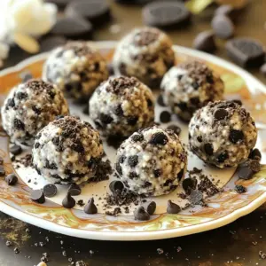 - 1 cup Oreo cookies, finely crushed - 1 cup rolled oats - 1/2 cup protein powder (vanilla or chocolate) - 1/2 cup creamy peanut butter (or almond butter) - 1/4 cup honey or maple syrup - 1/4 cup mini chocolate chips - A pinch of fine sea salt - Additional crushed Oreos for rolling Oreo cookies give these protein balls a sweet crunch. Rolled oats add fiber and help bind the balls. Protein powder boosts the nutrition and keeps you full. Peanut butter brings creaminess and flavor. You can switch to almond butter for a twist. For sweetness, I use honey or maple syrup. They naturally sweeten the mix without being too heavy. Mini chocolate chips add little bursts of joy in each bite. A pinch of sea salt enhances all the flavors, making them pop. If you want extra texture, roll the balls in crushed Oreos. This adds a fun finish and makes the snack even more tempting. Each ingredient plays a role in making these no-bake treats delicious and satisfying. Start by taking a large mixing bowl. Add 1 cup of finely crushed Oreo cookies. Then, pour in 1 cup of rolled oats and 1/2 cup of protein powder. Stir them well until everything is mixed evenly. This mix forms a tasty base for your protein balls. Now, it's time to add the wet ingredients. Scoop in 1/2 cup of creamy peanut butter. You can use almond butter if you prefer. Next, add 1/4 cup of honey or maple syrup for sweetness. Mix everything with a strong spatula or your hands. Keep mixing until a thick dough forms. If it feels too crumbly, add more peanut butter or honey, one spoon at a time, until it sticks together well. Once your dough is ready, it’s time to form the balls. Take small amounts of the mixture and roll them into 1-inch balls. You should make about 12 to 15 protein balls. If you want, roll them in some extra crushed Oreos for a fun touch. Place the balls on a parchment-lined plate. Finally, refrigerate them for at least 30 minutes. This helps them hold their shape and makes them perfect for snacking. If your mixture feels too crumbly, don't worry! You can fix this easily. Just add more peanut butter or honey, one tablespoon at a time. Mix well after each addition. This will help the ingredients bind together better. Aim for a thick, dough-like texture. It should hold its shape when rolled into balls. Want to spice things up? You can add a dash of cinnamon or vanilla extract. Both will boost the taste without overpowering the Oreo flavor. If you want a chocolate kick, try adding cocoa powder. Each bite will have an extra layer of yum! Make your protein balls stand out! Arrange them on a pretty platter. Sprinkle crushed Oreos around them for a fun touch. You can also use colorful mini chocolate chips as a garnish. These small details make your snack look appealing and inviting. Perfect for sharing or enjoying yourself! {{image_4}} You can easily change the taste of your No-Bake Oreo Protein Balls by switching up the base protein powder. If you want a fun twist, try using chocolate protein powder instead of vanilla. This small swap can give your snack a richer flavor. You could also pick a plant-based protein powder if you prefer a vegan option. Each type of protein adds its unique taste, so feel free to experiment! Making these protein balls vegan or gluten-free is simple. To make them vegan, swap the honey with maple syrup. You can also choose a vegan protein powder to keep the whole recipe plant-based. For a gluten-free version, just use gluten-free oats and ensure your protein powder is free from gluten. These adjustments let everyone enjoy this tasty snack! You can add more texture and taste by incorporating nuts, seeds, or different chips. Chopped almonds or walnuts work great for crunch. If you want a boost of nutrition, sprinkle in some chia seeds or flaxseeds. You can also swap mini chocolate chips for butterscotch or white chocolate chips. These little changes let you create your own unique version of these protein balls. To store your no-bake Oreo protein balls, place them in an airtight container. These snacks can last in the fridge for up to one week. Keeping them cool helps maintain their shape and flavor. I like to separate layers with parchment paper to avoid sticking. You can freeze these protein balls for longer storage. Arrange them in a single layer on a baking sheet and freeze until firm. Once frozen, transfer them to a freezer bag. They can last up to three months in the freezer. Thaw them in the fridge overnight before enjoying. For the best taste and texture, aim to eat these protein balls within a week of making them. They make a great snack after workouts or when you need a quick energy boost. Having them fresh ensures you enjoy their full flavor and benefits. Yes, you can! Many types of protein powder work well here. If you want a chocolate flavor, use chocolate protein powder. For a lighter taste, vanilla protein powder is great. You can even try plant-based powders like pea or rice protein. Each type changes the taste a bit, so pick what you like best. To make these protein balls sugar-free, swap honey or maple syrup for sugar-free sweeteners. You can use stevia or erythritol. Both options add sweetness without sugar. Start with a small amount and adjust to taste. It’s easy to find these sweeteners in stores. Each protein ball has about 100 calories. The breakdown is roughly: - Protein: 5-7 grams, depending on your protein powder - Carbs: 10-12 grams from oats and cookies - Fat: 4-5 grams from peanut butter This snack packs a punch with protein and keeps you full longer! This blog post covered how to make delicious protein balls. You learned the main ingredients like Oreo cookies, oats, and protein powder. We explored mixing tips, flavor variations, and storage information. I also shared ways to make them vegan or gluten-free. Now you have everything to create these tasty snacks. Enjoy your protein balls as a fun and healthy treat! Keep experimenting with flavors and ingredients. Each batch can be new and exciting. Happy cooking!