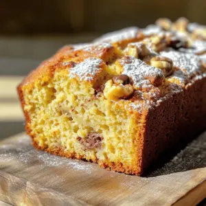 To make this delicious Greek yogurt banana bread, gather these simple ingredients: - 2 ripe bananas, thoroughly mashed - 1 cup plain Greek yogurt (unsweetened) - 1/3 cup honey or maple syrup (your choice) - 2 large eggs, at room temperature - 1 teaspoon pure vanilla extract - 1 and 1/2 cups all-purpose flour, sifted - 1 teaspoon baking soda - 1/2 teaspoon baking powder - 1/2 teaspoon fine salt - 1 teaspoon ground cinnamon - 1/2 cup chopped walnuts (optional, for crunch) - 1/2 cup dark chocolate chips (optional, for sweetness) Greek yogurt is an amazing addition to this banana bread. It adds moisture and healthy benefits. Here are some key points: - High in Protein: Greek yogurt has more protein than regular yogurt. This helps keep you full. - Probiotics: It contains good bacteria for your gut health. - Calcium: Greek yogurt is rich in calcium, which is great for strong bones. - Low in Sugar: Unsweetened Greek yogurt has less sugar than many other options. Using Greek yogurt makes this banana bread both tasty and nutritious. You can easily customize this recipe by swapping ingredients. Here are some ideas: - Sweetener: Swap honey with agave nectar or coconut sugar for a different taste. - Flour: Use whole wheat flour for added fiber or almond flour for a gluten-free option. - Eggs: For a vegan version, replace eggs with flaxseed meal. Mix 1 tablespoon of flaxseed with 3 tablespoons of water. - Nuts: Replace walnuts with pecans or omit them for a nut-free version. - Chocolate Chips: Use white chocolate chips or dried fruits like raisins for sweetness. These swaps can help you adapt the recipe to your taste or dietary needs. First, preheat your oven to 350°F (175°C). This helps bake the bread evenly. Next, grab a 9x5 inch loaf pan. Grease it well with butter or a non-stick spray. This step makes sure your bread comes out easily after baking. In a large bowl, start with the ripe bananas. Mash them up until they are smooth. Then, add in 1 cup of plain Greek yogurt. This yogurt gives the bread a nice, fluffy texture. Next, pour in 1/3 cup of honey or maple syrup. Choose what you like best! Now, crack in the 2 large eggs and add 1 teaspoon of pure vanilla extract. Mix all these ingredients together with a fork or whisk until you see a creamy blend. In another bowl, measure out 1 and 1/2 cups of sifted all-purpose flour. This makes the bread lighter. Then, add 1 teaspoon of baking soda, 1/2 teaspoon of baking powder, 1/2 teaspoon of fine salt, and 1 teaspoon of ground cinnamon. Whisk these dry ingredients well. This step ensures they combine well and helps the bread rise. If you want some extra flavor, you can fold in optional ingredients. Add 1/2 cup of chopped walnuts for a nice crunch. Or, toss in 1/2 cup of dark chocolate chips for a sweet treat. Use a spatula to gently mix these into your batter. Be careful not to overmix; a few lumps are just fine. Now, pour your batter into the greased loaf pan. Use a spatula to smooth the top. Place the loaf pan in the preheated oven. Bake your banana bread for about 55 to 65 minutes. To check if it’s done, insert a toothpick into the center. If it comes out clean or with a few moist crumbs, it’s ready! After baking, let the bread cool in the pan for about 10 minutes. Then, turn it out onto a wire rack to cool completely before slicing. Enjoy your tasty and fluffy banana bread! To make your banana bread moist and fluffy, use ripe bananas. They add natural sweetness and keep the bread soft. I recommend mashing them well to avoid lumps. The Greek yogurt plays a key role too. It adds moisture and keeps the texture light. Use unsweetened yogurt for the best flavor. If your bananas are not ripe yet, don’t worry! You can speed up ripening. Place the bananas in a brown paper bag. The bag traps the ethylene gas, which helps them ripen faster. You can also store them near other fruits, like apples, to help. If you’re in a rush, bake unpeeled bananas at 300°F (150°C) for about 15-20 minutes. Let them cool before mashing. Mixing too much can make the bread tough. When adding dry ingredients, stir gently until just combined. It’s fine if a few lumps remain. This keeps the bread light and fluffy. If you’re adding nuts or chocolate, fold them in last. Remember, less is more when it comes to mixing! {{image_4}} You can easily make nut-free Greek yogurt banana bread. Just skip the walnuts. This change keeps the bread soft and fluffy. It also makes it safe for kids with nut allergies. The texture remains lovely without the nuts. You can still enjoy the rich banana flavor. If you need a gluten-free option, swap the all-purpose flour. Use a gluten-free flour blend instead. Look for one that includes xanthan gum for better texture. This version will still be moist and delicious. You won’t miss the gluten at all. You can add extra flavor to your banana bread. Try mixing in spices like nutmeg or ginger. Cinnamon gives a warm taste too. You can also add fruits like blueberries or diced apples. Dark chocolate chips make the bread sweeter. Each addition brings a fun twist to the classic recipe. Mix and match to find your favorite flavor! To keep your banana bread fresh, wrap it tightly in plastic wrap. You can also place it in an airtight container. Store it at room temperature for up to three days. If you want it to last longer, refrigeration is an option, but it may dry out. Freezing is a great way to save banana bread for later. First, let the bread cool completely. Then, wrap it well in plastic wrap, followed by aluminum foil. This double layer helps prevent freezer burn. You can freeze it for up to three months. When you're ready to enjoy it, just thaw in the fridge overnight. To reheat banana bread, preheat your oven to 350°F (175°C). Wrap the bread in foil to keep it moist. Place it in the oven for about 10 to 15 minutes. You can also use a microwave. Heat slices for 10 to 15 seconds, but be careful not to overdo it. Enjoy your warm banana bread with a spread of Greek yogurt! Yes, you can use flavored Greek yogurt. It will change the taste of your banana bread. For example, vanilla or honey flavors can add sweetness. Just keep in mind that sweetened yogurt may change how much honey or maple syrup you add. If you choose flavored yogurt, taste the batter and adjust the sweetness. You can make banana bread healthier in several ways: - Use whole wheat flour instead of all-purpose flour. This adds fiber. - Cut back on sugar by using less honey or maple syrup. - Add more fruit like applesauce for moisture and sweetness. - Include nuts or seeds for healthy fats and protein. - Replace some yogurt with applesauce to lower fat content. These simple swaps can help boost the nutrition of your banana bread without losing taste. You can tell if your banana bread is overbaked by looking for these signs: - The bread has a dark, hard crust. - The inside texture feels dry. - A toothpick comes out too clean, with no moist crumbs. - The bread has a burnt smell. If you notice these signs, check your oven’s temperature. An oven that runs hot can make bread bake too fast. Always keep an eye on your bread as it bakes! This blog post covered all you need for tasty Greek yogurt banana bread. We explored key ingredients and their benefits, swaps for different diets, and easy steps to bake it. I shared tips for making it moist and fluffy, plus variations to suit your taste. You can store, freeze, and reheat your leftover bread easily. With a few tweaks, healthy banana bread is within reach. Enjoy trying out these ideas and creating your perfect loaf!