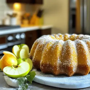 To make this tasty cake, gather these ingredients: - 1 cup apple cider - 2 cups all-purpose flour - 1 teaspoon baking powder - 1 teaspoon baking soda - 1 teaspoon ground cinnamon - 1/2 teaspoon ground nutmeg - 1/2 teaspoon salt - 1/2 cup unsalted butter, softened - 1 cup granulated sugar - 2 large eggs - 1 teaspoon vanilla extract - 1/2 cup buttermilk - For Topping: - 1/2 cup brown sugar - 2 tablespoons granulated sugar - 1 teaspoon ground cinnamon Some ingredients can be swapped if needed. Here are my top tips: - Apple Cider: Use fresh apple juice if you can't find cider. This keeps the apple taste strong. - All-Purpose Flour: For a gluten-free option, replace it with a gluten-free blend. - Unsalted Butter: You can use coconut oil for a dairy-free choice. Just melt it first. - Buttermilk: Mix 1/2 cup milk with 1/2 tablespoon of vinegar to make a quick buttermilk substitute. Baking needs exact measurements. Here are some handy conversions: - 1 cup = 240 milliliters - 1 tablespoon = 15 milliliters - 1 teaspoon = 5 milliliters Use these conversions to ensure your cake turns out perfectly! Start by preheating your oven to 350°F (175°C). Grease a 9-inch bundt pan well. You can use butter or non-stick spray for easy removal. Pour 1 cup of apple cider into a small saucepan. Bring it to a boil over medium heat. Once it boils, lower the heat to simmer. Keep an eye on it! Let it reduce to about 1/2 cup, which takes around 15-20 minutes. Remove it from heat and let it cool a bit. In a medium bowl, whisk together: - 2 cups all-purpose flour - 1 teaspoon baking powder - 1 teaspoon baking soda - 1 teaspoon ground cinnamon - 1/2 teaspoon ground nutmeg - 1/2 teaspoon salt Set this mix aside for later. In a large bowl, cream together 1/2 cup softened unsalted butter and 1 cup granulated sugar. Mix until light and fluffy, about 3-4 minutes. Add 2 large eggs one by one, mixing well after each. Next, add 1 teaspoon vanilla extract and stir. Now, gradually add your dry mix and 1/2 cup buttermilk. Start and end with the dry mix. Mix until just combined to keep your cake fluffy. Fold the cooled apple cider into the batter. Pour it into the prepared bundt pan. Spread it evenly. In a small bowl, combine: - 1/2 cup brown sugar - 2 tablespoons granulated sugar - 1 teaspoon ground cinnamon Sprinkle this topping over the batter. Bake in the oven for 45-55 minutes. Check with a toothpick; it should come out clean. Once baked, cool the cake in the pan for about 10-15 minutes. Then, gently transfer it to a wire rack to cool completely. For a pretty finish, dust with powdered sugar. Serve it with fresh apple slices or a scoop of vanilla ice cream. Enjoy your delightful apple cider donut cake! To keep your cake moist, reduce the apple cider well. This step adds rich flavor and keeps the cake soft. Use unsalted butter at room temperature for a creamy mix. Always measure your flour correctly; too much can dry out the cake. Avoid overmixing the batter; mix just until combined. This keeps the cake light and fluffy. Use fresh apple cider for best taste. If you can, try local cider for a unique twist. The spices like cinnamon and nutmeg enhance the apple flavor, so don’t skip them. For an extra kick, add a teaspoon of grated apple. This adds texture and boosts the apple taste. One common mistake is not preheating the oven. Always set your oven to 350°F before starting. Another is not greasing the bundt pan well. This can lead to sticking and ruin your cake's shape. Make sure to watch the baking time closely. A toothpick should come out clean from the center. Lastly, let the cake cool before removing it from the pan. This helps it set properly and keeps it from breaking. {{image_4}} You can easily make a gluten-free version of this cake. Use a gluten-free flour blend instead of all-purpose flour. Make sure the blend contains xanthum gum. This will help the cake rise and hold together. Follow the same steps in the recipe. You will still enjoy the tasty apple flavor and soft texture. Want to mix it up? Try adding nuts or chocolate chips to your batter. Chopped walnuts or pecans bring a nice crunch. You can also add semi-sweet chocolate chips for a sweet twist. Just fold in about 1/2 cup of your choice before pouring the batter into the bundt pan. This will give your cake an extra layer of flavor. The topping can change your cake's look and taste. You can try different options. Instead of the brown sugar and cinnamon mix, use a simple glaze. Mix powdered sugar and milk until smooth. Drizzle it over the cooled cake for a sweet finish. You can also sprinkle some grated apple or nuts on top for a fun touch. To keep your apple cider donut cake fresh, store it in an airtight container. This will help retain moisture and flavor. If the cake is fully cooled, wrap it in plastic wrap before placing it in the container. Store it at room temperature for up to three days. If you want to keep it longer, refrigeration is a good option. Just remember, cold storage may dry it out a bit, so be sure to use the airtight container. Freezing is a great way to save your cake for later. Start by slicing the cake into individual pieces. This makes it easier to thaw only what you need. Wrap each slice tightly in plastic wrap. Then, place all wrapped slices into a freezer-safe bag or container. Label the bag with the date. The cake can last for about three months in the freezer. When you’re ready to enjoy it, just thaw it in the fridge overnight. To bring back the warm and cozy taste of your cake, you can reheat it. Place a slice in the microwave for about 10-15 seconds. Check it to make sure it’s warm but not hot. If you prefer, you can also reheat it in the oven. Preheat your oven to 350°F (175°C). Place the slice on a baking sheet and heat for about 5-10 minutes. Enjoy it warm, perhaps with a dusting of powdered sugar or a scoop of ice cream! You can tell your cake is done when a toothpick inserted in the center comes out clean. This means the batter has set properly. If the toothpick has wet batter on it, bake for a few more minutes. Start checking around 45 minutes. This helps avoid overbaking, which can dry out the cake. Yes, you can. To make this cake dairy-free, use a dairy-free butter substitute. You can also replace buttermilk with a mix of plant milk and vinegar. Combine 1/2 cup of almond or soy milk with 1/2 teaspoon of vinegar. Let it sit for a few minutes to thicken. This creates a similar texture to buttermilk. If you don’t have apple cider, you can use apple juice as a substitute. It will change the flavor slightly, but it still works well. You can also use a mix of water and a splash of vinegar for a tangy kick. This mix mimics the acidity and adds depth to the cake. This cake lasts about 3 days at room temperature. Make sure to cover it with plastic wrap or store it in an airtight container. This keeps the cake moist and fresh. If you want it to last longer, consider refrigerating it. Just remember to let it come back to room temperature before serving for the best flavor. You now have all the tools to bake a fantastic apple cider donut cake. We covered important ingredients, helpful tips, and step-by-step instructions. You learned about variations and how to store leftovers. Creating this cake will impress friends and family. Enjoy the rich flavors and warm spices. Have fun baking, and don't hesitate to try new ideas! I can’t wait to hear how your cake turns out.