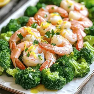 - 1 lb large shrimp, peeled and deveined - 2 cups fresh broccoli florets - 3 tablespoons extra virgin olive oil Large shrimp is the star of this dish. I love using fresh shrimp for the best flavor and texture. Make sure to peel and devein them to keep things tidy. Fresh broccoli florets add a nice crunch and vibrant color. They pair well with shrimp and soak up the lemon flavor. Extra virgin olive oil brings richness and helps the shrimp and broccoli roast perfectly. - 2 tablespoons freshly squeezed lemon juice - 1 tablespoon finely grated lemon zest - 1 teaspoon freshly cracked black pepper - 1 teaspoon garlic powder - 1/2 teaspoon onion powder - Salt, to taste Lemon juice is key here. It brightens the dish and gives it a zesty kick. Grated lemon zest adds even more citrus flavor. Freshly cracked black pepper gives a nice heat. Garlic powder and onion powder add depth to the taste. A pinch of salt ties it all together, enhancing every flavor. - Chopped fresh parsley Chopped fresh parsley is a great garnish. It adds a pop of color and freshness. It’s not just for looks; it also adds a hint of herb flavor. If you want to impress, sprinkle some on right before serving. This small touch can elevate your dish. - Preheat your oven to 400°F (200°C). This step is key for crispy shrimp. - In a large bowl, combine 1 lb of peeled and deveined shrimp with 2 cups of fresh broccoli florets. - Drizzle 3 tablespoons of extra virgin olive oil and 2 tablespoons of freshly squeezed lemon juice over the shrimp and broccoli. - Add 1 tablespoon of finely grated lemon zest, 1 teaspoon of freshly cracked black pepper, 1 teaspoon of garlic powder, 1/2 teaspoon of onion powder, and salt to taste. - Toss everything together well. Make sure the shrimp and broccoli are fully coated. - Spread the mixture evenly on a sheet pan. Keep it in a single layer for the best roasting. - Roast in the oven for about 12-15 minutes. Look for the shrimp to turn pink and opaque. The broccoli should be tender but still crisp. - Once cooked, take the pan out of the oven. Let it rest for a couple of minutes. This helps the flavors meld. - If you like, garnish with freshly chopped parsley before serving. This adds a nice color and flavor. - Ensuring even cooking To get perfect shrimp and broccoli, spread them in a single layer on the pan. This helps heat reach all sides. If they are too close, they will steam, not roast. - How to achieve crispy broccoli For crispy broccoli, make sure to dry the florets well before cooking. If they're wet, they won’t crisp up. Toss them lightly in olive oil and salt. This helps lock in flavor and adds a nice crunch. - Additional seasoning suggestions You can add a pinch of cayenne pepper for a spicy kick. Try smoked paprika for a smoky flavor. Fresh herbs, like thyme or basil, can also give your dish a fresh twist. - Using fresh ingredients vs. frozen Fresh shrimp and broccoli taste best in this recipe. Frozen shrimp can work, but they may lose some texture. If using frozen broccoli, thaw and drain it well to avoid sogginess. - Arranging on a platter Arrange the shrimp and broccoli on a large platter or individual plates. A colorful mix looks great. This makes the meal feel special and inviting. - Drizzling extra lemon juice Just before serving, add a drizzle of fresh lemon juice over the dish. This enhances the flavors and adds brightness. A sprinkle of lemon zest on top adds a pop of color too. {{image_4}} You can easily change the vegetables in this dish. Instead of broccoli, try green beans, bell peppers, or asparagus. Each option gives a new taste and texture. For a heartier meal, swap shrimp for chicken or tofu. Chicken thighs or cubed firm tofu work well here. Just adjust the cooking time to ensure they cook through. Spice things up by adding your favorite herbs or spices. Try paprika, cumin, or even a pinch of cayenne for heat. Fresh herbs like thyme or dill can add a lovely twist. You can also play with citrus flavors. Use lime or orange juice and zest for a different zing. Each change gives the dish a unique flair. Pair this dish with rice, quinoa, or a fresh salad. These sides complement the shrimp and broccoli perfectly. For a multi-course meal, start with a light soup or appetizer. A simple green salad with lemon vinaigrette adds a nice touch. Consider serving a light dessert, like sorbet, to finish your meal on a refreshing note. To store leftovers, place the shrimp and broccoli in an airtight container. Make sure it cools first. This keeps the dish fresh and safe. The best practice for reheating is using the oven. Set it to 350°F (175°C). Heat for about 10 minutes. This keeps the shrimp moist and the broccoli crisp. You can freeze cooked shrimp and broccoli. Let them cool completely before freezing. Place them in a freezer-safe bag. Remove as much air as possible. This prevents freezer burn. For thawing, move the bag to the fridge overnight. You can also use the microwave on defrost. In the fridge, this dish lasts about 3 days. Make sure to check for signs of spoilage. Look for an off smell or change in color. If the shrimp feels slimy, it is best to toss it. Always trust your senses to keep food safe. To peel shrimp, hold the shrimp firmly. Start at the head and gently pull off the shell. Use your fingers to remove the legs and shell. For deveining, look for a dark line along the back. Use a small knife to make a shallow cut and pull out the vein. Rinse the shrimp under cold water to clean them. This method ensures your shrimp are ready for cooking. Yes, you can use frozen shrimp. Just make sure to thaw them first. Place the shrimp in the refrigerator overnight or run them under cold water. Frozen shrimp may need a bit more time to cook. Check for the same pink and opaque color to ensure they are done. Shrimp are cooked when they turn pink and opaque. They should curl into a C shape. This usually takes about 12-15 minutes in the oven. If you see any gray areas, they need more time. Always check to ensure they are fully cooked before serving. You can serve this dish with a side of rice or quinoa. A light salad pairs well too. For a heartier meal, consider crusty bread or garlic bread. You can also add a lemon wedge for extra flavor. These sides complement the shrimp and broccoli nicely. This blog post guides you through a simple sheet pan recipe featuring shrimp and broccoli. You learned about the main ingredients, seasonings, and preparation steps needed to create a tasty dish. We also discussed tips for cooking, enhancing flavor, and variations to suit your taste. Remember to store leftovers correctly to keep them fresh. By using fresh ingredients and trying different combinations, you can make this recipe your own. Enjoy this easy, delicious meal any night of the week!