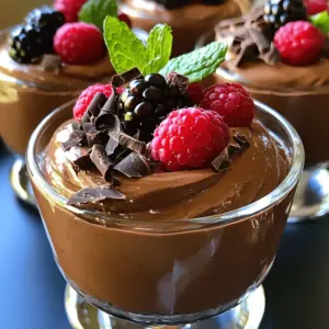 - 1 cup cottage cheese - ¼ cup unsweetened cocoa powder - ¼ cup honey or maple syrup - 1 teaspoon pure vanilla extract - ½ cup Greek yogurt - 2 tablespoons almond milk - A pinch of sea salt - Dark chocolate shavings or fresh berries (for garnish) To make the Protein Cottage Cheese Chocolate Mousse, gather these simple ingredients. You can choose low-fat or full-fat cottage cheese based on your taste. The unsweetened cocoa powder gives the mousse its rich, chocolatey flavor. Honey or maple syrup adds just the right sweetness. The vanilla extract enhances the overall taste, while Greek yogurt boosts the creaminess. Almond milk helps achieve the perfect texture. A pinch of sea salt balances the flavors. Finally, dark chocolate shavings or fresh berries make a lovely garnish. Having all these ingredients on hand makes the process easy and fun. Each component plays a role in creating a delicious treat that is both tasty and nutritious. Enjoy the journey of making this delightful mousse! - First, grab a blender or food processor. - Add 1 cup of cottage cheese. - Next, pour in ¼ cup of unsweetened cocoa powder. - Then, add ¼ cup of honey or maple syrup. - Include 1 teaspoon of pure vanilla extract. - Add ½ cup of Greek yogurt for creaminess. - Pour in 2 tablespoons of almond milk. - Finish with a pinch of sea salt to balance flavors. Blend everything on high speed for 2-3 minutes. Stop to scrape the sides for an even mix. You want a velvety smooth texture. After blending, taste the mousse. If it’s not sweet enough, add more honey or maple syrup. Blend again briefly to mix in the extra sweetness. Spoon the mousse into individual serving dishes. Cover them with plastic wrap or a lid. Place the dishes in the refrigerator for at least 30 minutes. This chill time helps the mousse set and lets the flavors meld nicely. Before serving, garnish each dish with dark chocolate shavings or fresh berries. This adds a nice touch and makes it look even more delicious! Enjoy your delightful protein cottage cheese chocolate mousse! To make your mousse smooth, blend well. Start by mixing the cottage cheese and cocoa powder first. This helps break down the cheese. Then, add the other ingredients. Use a high-speed blender or a powerful food processor. These tools help create that velvety texture. Stop to scrape down the sides often. This ensures everything blends evenly. If you want a thicker mousse, add more Greek yogurt. For a lighter texture, use less yogurt. You can change the sweetness to fit your taste. If you like it sweeter, add more honey or maple syrup. Start with a tablespoon at a time. Blend just a few seconds after each addition. You can also try other sweeteners. Stevia or agave syrup work well too. They can add sweetness without extra calories. Remember to taste as you go. This way, you get a flavor you love. {{image_4}} You can easily change the flavor of your Protein Cottage Cheese Chocolate Mousse. Here are some fun ideas: - Adding spices: A sprinkle of cinnamon or nutmeg gives a warm twist. Just a pinch can change everything. - Incorporating fruit purees: Blend in some fruit puree, like raspberry or banana, for a fruity flair. This adds sweetness and color. These small changes make your mousse unique. You can customize it to match your mood or season! You can adjust this recipe to fit your dietary needs. Here are some tips: - Vegan adjustments: Swap cottage cheese for silken tofu and Greek yogurt for coconut yogurt. Use maple syrup for sweetness. This makes it creamy and plant-based. - Gluten-free considerations: This recipe is already gluten-free. Just make sure your sweetener and any toppings are also gluten-free. These easy swaps keep the mousse delicious while meeting your dietary needs. Enjoy making it your own! To keep your Protein Cottage Cheese Chocolate Mousse fresh, store it in the fridge. Place the mousse in airtight containers. This helps keep out air and moisture. Use small jars or glass bowls with lids. These containers help maintain the mousse's creamy texture. Make sure to eat the leftovers within 3 days for the best taste. You can freeze the mousse if you want to save it for later. First, spoon the mousse into freezer-safe containers. Leave some space at the top because the mousse will expand when frozen. To thaw the mousse, move it from the freezer to the fridge. Let it sit for several hours or overnight. For best results, avoid using a microwave. Thawing in the fridge keeps the mousse smooth and creamy. Protein Cottage Cheese Chocolate Mousse lasts about 3 to 5 days in the fridge. Store it in an airtight container to keep it fresh. The mousse may thicken over time, but it still tastes great. Before serving, you can stir it gently to regain some creaminess. Yes, you can use flavored cottage cheese. Flavors like vanilla or strawberry can add a fun twist to the mousse. Just remember that it may change the overall taste. If you choose flavored cottage cheese, you might want to adjust the sweetener to balance the flavors. Absolutely! This mousse is perfect for meal prep. You can make a batch at the start of the week. Portion it into small containers for easy snacks or desserts. It is a great way to enjoy a healthy treat throughout the week. Just remember to store it properly in the fridge. This blog post shared a simple and tasty recipe for Protein Cottage Cheese Chocolate Mousse. We covered the ingredients, detailed steps, and helpful tips for perfecting the dish. You can customize flavors and make dietary adjustments too. In summary, this mousse is versatile and fun to make. It’s a healthy treat that fits many diets. I encourage you to try it and enjoy a sweet, guilt-free dessert.