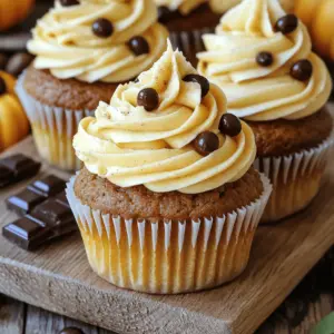 - 1 ½ cups all-purpose flour - 1 cup granulated sugar - ½ cup brown sugar, packed - 1 teaspoon baking powder - 1 teaspoon baking soda - ½ teaspoon salt - 2 teaspoons pumpkin pie spice - ¾ cup canned pumpkin puree - ½ cup brewed coffee, cooled - ½ cup vegetable oil - 2 large eggs - 1 teaspoon vanilla extract - 1 cup unsalted butter, softened - 4 cups powdered sugar, sifted - 2 tablespoons brewed coffee, cooled - 2 teaspoons vanilla extract - 1 teaspoon pumpkin pie spice - Mini chocolate or coffee beans These simple ingredients make your cupcakes rich and flavorful. The blend of spices brings fall right to your kitchen. The coffee adds a nice kick that pairs perfectly with pumpkin. You can easily find these ingredients in your local store. Cooking should be fun, and these cupcakes let you play with flavors while keeping it easy. Enjoy creating your own fall treat! First, preheat your oven to 350°F (175°C). This step warms the oven for baking. Next, take a standard muffin tin. Line it with cupcake liners. This will keep the cupcakes from sticking and make for easy serving. In a large mixing bowl, add the following dry ingredients: - 1 ½ cups all-purpose flour - 1 cup granulated sugar - ½ cup brown sugar, packed - 1 teaspoon baking powder - 1 teaspoon baking soda - ½ teaspoon salt - 2 teaspoons pumpkin pie spice Whisk these ingredients together until they mix well. You want to ensure there are no lumps. This helps the cupcakes rise evenly. In a separate bowl, combine these wet ingredients: - ¾ cup canned pumpkin puree - ½ cup brewed coffee, cooled - ½ cup vegetable oil - 2 large eggs - 1 teaspoon vanilla extract Whisk the wet ingredients until smooth. This makes sure the flavors blend well. Now, slowly add the wet mixture to the dry ingredients. Use a spatula or wooden spoon to stir gently. Mix until just combined. Be careful not to overmix; a few lumps are okay. This keeps the cupcakes soft. Using a scoop or measuring cup, fill each cupcake liner about two-thirds full with batter. Bake them in the preheated oven for 18-20 minutes. To check if they are done, insert a toothpick into the center of a cupcake. If it comes out clean, they are ready. For the frosting, take 1 cup of unsalted butter, softened. Place it in a large bowl. Beat it with an electric mixer on medium speed until creamy. Gradually add 4 cups of sifted powdered sugar. Then, mix in: - 2 tablespoons brewed coffee, cooled - 2 teaspoons vanilla extract - 1 teaspoon pumpkin pie spice Continue to beat until the frosting is light and fluffy, about 2-3 minutes. Once the cupcakes have cooled completely, it’s time to frost them. Use a piping bag with your favorite nozzle. Alternatively, you can use a spatula for a rustic look. Generously frost each cupcake with the pumpkin spice frosting. For a fun touch, you can garnish each cupcake. Use mini chocolate or coffee beans on top. This adds a fun crunch and looks great. To keep your pumpkin spice latte cupcakes moist, use these tips: - Use fresh pumpkin puree: It adds great flavor and moisture. - Don’t overmix the batter: Mix just until combined to avoid dense cupcakes. - Fill liners correctly: Fill each liner about two-thirds full. This helps them rise nicely. - Cool them right: Let them cool in the pan for just 5 minutes, then move them to a rack. This keeps them soft. Frosting can make or break your cupcakes. Here are my best practices: - Use softened butter: This helps create a smooth, fluffy frosting. - Sift the powdered sugar: This prevents lumps and helps the frosting stay light. - Mix at medium speed: Beat the frosting for 2-3 minutes until it's fluffy. - Frost when cool: Ensure cupcakes are completely cool before frosting to avoid melting. Here are some pitfalls to watch out for: - Using cold ingredients: Always use room temperature eggs and butter. - Skipping the cooling step: Frosting warm cupcakes can lead to a mess. - Not tasting the frosting: Adjust sweetness or spice levels to your liking. - Overbaking: Check for doneness around 18 minutes to keep cupcakes soft. {{image_4}} You can change the flavors in these cupcakes. Try adding chocolate chips for a sweet twist. Mix in some chopped nuts for a crunchy bite. You could also use chai spice instead of pumpkin pie spice. This gives a warm, cozy flavor. If you want a coffee boost, use espresso powder in the batter. Each choice adds a fun new taste. To make these cupcakes gluten-free, swap the all-purpose flour for a gluten-free blend. Many blends work well and keep the cupcakes soft. Check the package to see if it needs extra moisture. You might need to add a bit more pumpkin puree or oil. This keeps your cupcakes moist and tasty. For a vegan version, replace the eggs with flax eggs. Mix one tablespoon of ground flaxseed with three tablespoons of water. Let it sit until it thickens. Use a plant-based milk instead of brewed coffee, like almond or oat milk. Swap vegetable oil for coconut oil for a subtle flavor. These changes keep the cupcakes delicious and friendly for a vegan diet. To keep your pumpkin spice latte cupcakes fresh, store them in an airtight container. This helps keep moisture in and prevents them from drying out. Place a piece of wax paper between the cupcakes if they are stacked. This way, the frosting won’t stick to the next cupcake. Keep the container in a cool, dry place. Avoid direct sunlight to maintain their flavor and texture. Freezing is a great way to extend the life of your cupcakes. First, let them cool completely. Wrap each cupcake in plastic wrap tightly. Then, place them in a freezer-safe bag or container. Label the bag with the date. These cupcakes can stay fresh in the freezer for up to three months. When you're ready to enjoy them, simply thaw them in the fridge overnight. Pumpkin spice latte cupcakes last about 3 to 5 days at room temperature. If you keep them in the fridge, they can last a week. However, they may dry out a bit quicker in the fridge. If you freeze them, you can keep them for three months. Always check for any signs of spoilage before eating. Enjoy these tasty treats while they’re fresh! Yes, you can make these cupcakes a day or two in advance. Store them in an airtight container. This keeps them fresh. You can frost them just before serving for the best taste. You can use mashed sweet potatoes or butternut squash. Both options give a similar texture and flavor. Just ensure they are smooth and unsweetened. To cut the sweetness, add a pinch of salt. You can also mix in some cream cheese. This will balance the flavors nicely. Absolutely! Feel free to use cinnamon, nutmeg, or ginger. Just adjust the amounts based on your taste. Your cupcakes will still taste great. These cupcakes can be made gluten-free. Use a gluten-free flour blend instead of all-purpose flour. For vegan options, substitute eggs with flax eggs and use plant-based milk. To make more cupcakes, just double the recipe. Use a larger mixing bowl and a bigger muffin tin. Remember to bake them in batches if your oven is small. In this post, I covered how to make delicious cupcakes, from ingredients to storage. You learned about the key components, mixing methods, and frosting techniques. I shared tips to keep your cupcakes moist and avoid common mistakes. You also discovered fun variations, storage tips, and answers to common questions. With these insights, you can create tasty treats with ease. Baking should be fun and rewarding. Enjoy the process and share your delicious cupcakes with friends and family!