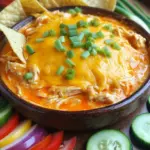 For this tasty dip, you will need: - 2 cups shredded rotisserie chicken - 8 oz cream cheese, at room temperature - 1 cup sharp cheddar cheese, freshly shredded - 1/2 cup buffalo sauce - 1/2 cup creamy ranch dressing - 1/4 cup finely chopped green onions - Crunchy tortilla chips or crisp sliced vegetables You can adjust the recipe to fit your taste. If you want more heat, add extra buffalo sauce. For a milder flavor, use less sauce or replace it with barbecue sauce. You can also swap ranch dressing for blue cheese dressing if you prefer that taste. I recommend using local brands for the best flavor. Look for rotisserie chicken from your grocery store. For cheese, brands like Tillamook work well. If you need a dairy-free option, try a plant-based cream cheese and vegan cheese. Many brands offer tasty substitutes that melt well. Start by getting your slow cooker ready. Place the softened cream cheese at the bottom. Make sure it is even. This helps it melt well later. Next, add the shredded rotisserie chicken on top of the cream cheese. This gives the dip a solid base. Pour the buffalo sauce and ranch dressing over the chicken. Spread it evenly so every bite is tasty. Then, sprinkle the sharp cheddar cheese on top. This layer adds gooey goodness. Finally, add the chopped green onions for a fresh kick. Cover the slow cooker with its lid. Set it to cook on low for about 2 to 3 hours. You want the dip to be bubbly and hot. Once done, stir the dip well to mix all the layers. If you like it spicier, add more buffalo sauce. Lastly, transfer the dip to a serving bowl and top with extra green onions for color. Enjoy with crunchy tortilla chips or fresh veggies! To get that creamy dip, use room temperature cream cheese. It blends better. Layer the chicken evenly over the cream cheese. This helps it melt nicely. Stir the dip after cooking. This mixes the flavors and gives a smooth texture. Buffalo sauce can vary in heat. Start with 1/2 cup as the recipe states. Taste the dip after stirring. If you like it spicier, add more sauce. You can also use milder sauces if you want less heat. Serve your dip warm for the best flavor. Use crunchy tortilla chips or fresh veggies like celery and bell peppers. You can also add a side of extra ranch dressing for dipping. Garnish with chopped green onions to make it look nice. Enjoy with friends during game day or any fun gathering! {{image_4}} You can boost the flavor of your dip with fun add-ins. Consider adding: - Cooked bacon bits for a smoky taste. - Chopped jalapeños for more heat. - Creamy blue cheese for a richer flavor. - Chopped bell peppers for sweetness and crunch. Try mixing in any of these items before cooking. Each will add a unique twist. If you want a dairy-free or vegan dip, I have good options. Replace the cream cheese with: - Cashew cream or vegan cream cheese. For the sharp cheddar, use: - Dairy-free cheese shreds. You can also swap ranch dressing with a vegan ranch alternative. These swaps keep the dip tasty and fun. Serving style can change how your dip is enjoyed. Here are some ideas: - Serve the dip in mini bread bowls for a fun touch. - Use crackers or pita chips for a different crunch. - Offer sliced veggies like carrots and cucumbers for a fresh bite. Each style adds a new way to enjoy this savory treat. After your game day fun ends, let the dip cool. Transfer any leftover dip to a clean, airtight container. Store it in the fridge. It will stay fresh for up to four days. Make sure to cover it well to prevent spills and keep flavors intact. When you're ready to enjoy the dip again, scoop out what you need. You can reheat the dip in the microwave or on the stove. For the microwave, heat in short bursts, stirring in between to avoid hot spots. If using the stove, warm it on low heat, stirring often. This keeps the dip creamy and delicious. You can freeze this dip too! Place the cooled dip in a freezer-safe container. It can last up to three months in the freezer. When you're ready to eat, thaw it overnight in the fridge. Reheat it gently for best results. If the dip looks a bit separated, stir it well before serving. Yes, you can use fresh chicken. Just cook and shred it first. This method gives you control over the flavors. You can season it to your liking before adding it to the slow cooker. However, rotisserie chicken is great for saving time and effort. It adds a nice flavor, too. You can store buffalo chicken dip in the fridge for up to five days. Make sure to keep it in an airtight container. This helps maintain freshness. When you want to eat it again, just reheat it. You can warm it in the microwave or on the stove. Buffalo chicken dip pairs well with many fun snacks. You can serve it with crunchy tortilla chips. Fresh veggie slices, like celery and bell peppers, are great, too. They add crunch and a fresh taste. You can also use crackers or soft bread for dipping. This blog post covered how to make a delicious buffalo chicken dip. We explored the key ingredients and suggested brands. You learned the steps to prepare your dip and how long to cook it. I shared tips for the best taste and ways to add your twist. We also discussed storing leftovers and re-heating. Now, you have the tools to make this dip your own. Enjoy the process and the tasty results!