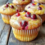 To make spiced cranberry orange muffins, gather these key ingredients: - 1 ½ cups all-purpose flour - ½ cup granulated sugar - ½ cup packed brown sugar - ½ cup unsweetened applesauce - ½ cup freshly squeezed orange juice - Zest of 1 large orange - 1 teaspoon baking soda - 1 teaspoon baking powder - ¼ teaspoon salt - 1 teaspoon ground cinnamon - ½ teaspoon ground ginger - ¼ teaspoon ground nutmeg - 1 cup fresh or frozen cranberries (halved if large) - 2 large eggs - 1 teaspoon vanilla extract - ¼ cup vegetable oil These ingredients create a tasty balance of sweetness and spice. The fresh orange juice and zest add a bright flavor that pairs perfectly with the tart cranberries. The spices—cinnamon, ginger, and nutmeg—bring warmth and depth to each bite. Using applesauce keeps the muffins moist without adding extra fat. The combination of granulated and brown sugars gives a nice caramel flavor. Eggs hold everything together and give the muffins a fluffy texture. For cranberries, you can use fresh or frozen ones. If using frozen, just remember to halve them to help distribute the flavor. Overall, this ingredient list is simple and makes a delightful treat! Start by preheating your oven to 350°F (175°C). This step is key for even baking. While your oven heats up, prepare the muffin tin. You can line it with paper liners or lightly grease each cup with oil or butter. This helps the muffins slide out easily after baking. In a large bowl, mix the dry ingredients. Combine 1 ½ cups of all-purpose flour, ½ cup of granulated sugar, and ½ cup of brown sugar. Add 1 teaspoon of baking soda, 1 teaspoon of baking powder, and ¼ teaspoon of salt. Finally, mix in 1 teaspoon of ground cinnamon, ½ teaspoon of ginger, and ¼ teaspoon of nutmeg. Use a whisk to blend everything well. This ensures a clump-free mixture and gives your muffins a great flavor. In another bowl, prepare the wet ingredients. Whisk together ½ cup of unsweetened applesauce, ½ cup of fresh orange juice, and the zest of 1 orange. Add 2 large eggs, 1 teaspoon of vanilla extract, and ¼ cup of vegetable oil. Keep whisking until the mixture is smooth and well blended. This mix brings moisture and flavor to your muffins. Next, combine the wet and dry ingredients. Pour the wet mixture into the bowl with the dry ingredients. With a spatula, gently fold them together. Be careful not to over-mix; this can make your muffins dense. Just mix until you see no dry flour. Now, it's time to add the cranberries. Fold in 1 cup of halved fresh or frozen cranberries. Make sure they are evenly distributed in the batter. This way, every bite will have that tart cranberry flavor you love. Using a spoon or an ice cream scoop, fill each muffin cup about ¾ full. This allows the muffins to rise nicely while baking. Place the muffin tin in your preheated oven and bake for 18-22 minutes. To check for doneness, insert a toothpick into the center of a muffin. It should come out clean when they are ready. After baking, let the muffins cool in the pan for about 5 minutes. Then, gently transfer them to a wire rack to cool completely. This helps improve their texture. For presentation, you can serve them warm or at room temperature. A light sprinkle of powdered sugar or a drizzle of orange glaze adds a nice touch. Enjoy with your favorite cup of tea or coffee! Mixing is key to great muffins. When you mix, do it gently. Over-mixing makes muffins tough. You want to combine until just blended. The batter should look a bit lumpy; that’s okay! Baking time can vary. Start checking your muffins at 18 minutes. Use a toothpick to see if they are done. If it comes out clean, they are ready. If it’s wet, give them a few more minutes. Having the right tools helps a lot. I recommend using a non-stick muffin tin. This makes it easy to remove the muffins. If you prefer, use paper liners too. They add a nice touch and make cleanup simple. For mixing, a sturdy whisk works well for dry ingredients. An electric mixer can help with wet ingredients. Just ensure it is not too powerful; you want to mix gently. Want to add some crunch? Try adding nuts or seeds. Chopped walnuts or pecans pair nicely with cranberries. They add texture and flavor. You could also add sunflower seeds for a nut-free option. Mix them in gently with the cranberries. This extra step creates a tasty surprise in each bite. {{image_4}} Gluten-Free Options You can easily make these muffins gluten-free. Use a gluten-free flour blend instead of all-purpose flour. Look for a blend that includes xanthan gum to help with texture. This swap keeps the muffins soft and delicious. Dairy-Free Alternatives To make the muffins dairy-free, replace the eggs with flax eggs or applesauce. For the vegetable oil, a neutral oil or melted coconut oil works well. This keeps the muffins moist and flavorful without dairy. Different Add-ins Want to change it up? Try adding chocolate chips or chopped nuts. Dark chocolate pairs well with the tart cranberries. You can also use lemon or lime zest instead of orange zest for a zesty twist. Utilizing Seasonal Fruits In spring, use fresh blueberries. Summer is great for raspberries or peaches. In autumn, consider adding chopped apples or pears. Each seasonal fruit brings a new taste to your muffins, making them fun all year round. Cooling your muffins is key. Let them sit in the pan for about five minutes. This helps them firm up. After that, move them to a wire rack. A wire rack allows air to flow around the muffins. This prevents sogginess. If you skip cooling, the muffins may become wet or mushy. Storing your muffins right keeps them fresh. Use airtight containers for short-term storage. This helps keep moisture in but also stops air from getting in. If you want to store them longer, freeze them. Wrap each muffin in plastic wrap, then place them in a freezer bag. This way, they won’t stick together. These muffins stay good for about four days at room temperature. If you store them in the fridge, they can last up to a week. When frozen, they stay fresh for about three months. To enjoy, simply thaw them in the fridge overnight. You can also warm them in the microwave for a tasty treat. Yes, you can use frozen cranberries. They work well in this recipe. If you use frozen ones, don't thaw them first. Just add them directly to the batter. This keeps the muffins moist. Fresh cranberries can add a bright flavor. Both options are tasty. Absolutely! You can make these muffins a day or two ahead. Just store them in an airtight container. For longer storage, freeze them. Wrap each muffin in plastic wrap. Then, place them in a freezer bag. They can last up to three months in the freezer. To check if the muffins are done, use a toothpick. Insert it into the center of a muffin. If it comes out clean, they are ready. You can also check for a golden-brown top. The muffins should spring back when lightly touched. Yes! You can add nuts like walnuts or pecans. Dried fruits like raisins or dates also work well. Just make sure to keep the same total amount of mix-ins. This keeps the muffins from becoming too dry or dense. You can swap some ingredients for healthier options. Use whole wheat flour instead of all-purpose flour. You can also replace half of the sugar with honey or maple syrup. For a dairy-free option, use almond milk instead of eggs. These swaps can boost nutrition without losing flavor. These muffin recipes guide you through making delicious treats using common ingredients. I shared step-by-step instructions, useful tips, and tasty variations to suit everyone's taste. Remember to adjust baking times and use the right tools for success. Proper storage will keep your muffins fresh longer. Embrace your creativity by trying different flavors and substitutions. Enjoy baking, and savor these mouth-watering muffins with family or friends. Your kitchen adventure starts now, and tasty results are just a recipe away!
