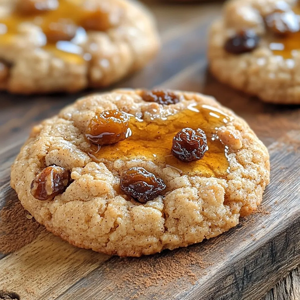 To make these cookies, you need: - 1 cup all-purpose flour - 1/2 teaspoon baking powder - 1/2 teaspoon baking soda - 1/4 teaspoon salt - 1 teaspoon ground cinnamon - 1/4 teaspoon ground nutmeg - 1/4 teaspoon ground ginger - 1/2 cup unsalted butter, softened - 1/2 cup packed brown sugar - 1/4 cup pure maple syrup - 1 large egg - 1 teaspoon pure vanilla extract - 1 cup rolled oats These ingredients come together to create the perfect base for your cookies. The mix of warm spices enhances the maple flavor. The butter and brown sugar add richness, making each bite delightful. You can make these cookies even better with a few add-ins: - 1/2 cup walnuts, chopped - 1/2 cup raisins or dried cranberries Adding walnuts gives a nice crunch. Dried fruits add sweetness and chewiness. Feel free to mix and match based on what you like! If you need to make swaps, here are some tips: - Use whole wheat flour instead of all-purpose flour for more fiber. - Coconut oil can replace butter for a dairy-free option. - Maple syrup can be swapped with honey or agave nectar. Make sure to adjust the sweetness if you switch syrups. Always check for consistency in your dough. With these tips, you can customize your cookies to suit your taste! First, I start by preheating my oven to 350°F (175°C). I line a baking sheet with parchment paper. This keeps the cookies from sticking and makes cleanup easy. In a medium bowl, I whisk together these dry ingredients: - 1 cup all-purpose flour - 1/2 teaspoon baking powder - 1/2 teaspoon baking soda - 1/4 teaspoon salt - 1 teaspoon ground cinnamon - 1/4 teaspoon ground nutmeg - 1/4 teaspoon ground ginger Once well mixed, I set this bowl aside. Next, I grab a large bowl and an electric mixer. I cream together: - 1/2 cup unsalted butter, softened - 1/2 cup packed brown sugar I beat this mixture for about 2-3 minutes until it’s light and fluffy. After that, I add: - 1/4 cup pure maple syrup - 1 large egg - 1 teaspoon pure vanilla extract I mix everything on medium speed until combined. Then, I slowly add the dry mixture into the wet mixture. I stir gently to avoid overmixing. Finally, I fold in: - 1 cup rolled oats - 1/2 cup walnuts, chopped (optional) - 1/2 cup raisins or dried cranberries This creates a well-rounded dough. Now it's time to bake! I use a spoon or cookie scoop to drop balls of dough onto the prepared baking sheet. I make sure to space them about 2 inches apart. This helps them spread nicely while baking. I lightly flatten the tops with the back of a spoon for a uniform shape. I place the baking sheet in the oven and bake for 10-12 minutes. I watch closely as the edges turn golden brown, while the centers stay soft. Once they are done, I remove the sheet from the oven. I let the cookies cool on the baking sheet for about 5 minutes. After that, I transfer them to a wire rack to cool completely. This step is key for the perfect texture. Once cooled, I store the cookies in an airtight container. They stay fresh and delicious for days. Enjoying one with a warm drink makes for a great start to any day! To make the best spiced maple brown sugar breakfast cookies, focus on the texture. Start with softened butter. It helps the cookies spread evenly. Cream the butter and brown sugar well. This step creates air pockets, making the cookies light. Do not overmix the dough after adding flour. Overmixing can lead to tough cookies. Aim for a soft, slightly sticky dough. This ensures your cookies are chewy in the center. You can enhance the flavor of your cookies easily. Adding a little vanilla extract boosts the sweet taste. Consider mixing in chocolate chips or butterscotch chips for a fun twist. If you love nuts, walnuts add a nice crunch. Feel free to swap raisins with dried cranberries for a tart bite. Don’t forget to adjust spices as you see fit. A pinch more cinnamon or nutmeg can elevate the taste! Avoid common baking mistakes to get perfect cookies. First, always preheat your oven. This helps the cookies bake evenly. Next, don’t skip the parchment paper. It prevents sticking and makes cleanup easy. Watch the baking time closely. If you leave them in too long, they will be hard. Pull them out when the edges are golden and the centers are soft. Lastly, let your cookies cool properly before storing them. This keeps them from getting soggy. {{image_4}} To make these cookies gluten-free, swap all-purpose flour with gluten-free flour. Use a blend made for baking. Ensure the baking powder is also gluten-free. This keeps the texture light and fluffy while avoiding gluten. For a vegan version, replace the butter with coconut oil or a plant-based butter. Use a flax egg instead of a regular egg. To make a flax egg, mix one tablespoon of ground flaxseed with three tablespoons of water. Let it sit for a few minutes until it thickens. This will keep the cookies moist and tasty without using eggs. If you want to try different sweeteners, consider using coconut sugar or agave syrup. You can also use honey, but this will not keep the recipe vegan. Adjust the amount based on how sweet you want your cookies. Remember, different sweeteners may change the cookie's texture slightly, so adjust your wet ingredients as needed. To keep your Spiced Maple Brown Sugar Breakfast Cookies fresh, store them in an airtight container. This protects them from air and moisture. Use parchment paper between layers to prevent sticking. Keep them in a cool, dry place. Proper storage helps maintain their soft texture and flavor. If you want to enjoy them later, follow the next tips. Freezing is a great way to save cookies for later. First, let the cookies cool completely. Then, place them in a single layer on a baking sheet. Freeze them for about 2 hours until firm. Once frozen, transfer them to a freezer bag or container. Be sure to label and date the bag. They can last up to three months frozen. When you're ready to eat, simply thaw them at room temperature. To reheat cookies, preheat your oven to 350°F (175°C). Place the cookies on a baking sheet. Heat them for 5-7 minutes. This warms them up and makes them soft again. You can also use a microwave. Heat them for about 10-15 seconds. Enjoy your cookies warm for the best taste! Yes, you can make these cookies in advance. The dough keeps well in the fridge. Wrap it tightly in plastic wrap. You can store it for up to three days. When ready, scoop and bake directly from the fridge. This saves time on busy mornings! To make soft and chewy cookies, do not overmix the dough. Mix just until combined. Use a brown sugar blend for moisture. Also, take them out when the edges are golden. The centers should look soft. Let them cool on the baking sheet for a few minutes to set. This will help them stay chewy! If you want to change the nuts, use pecans or almonds. They add a nice crunch. For dried fruits, try chocolate chips or coconut flakes. You could also use sunflower seeds for a nut-free option. Be creative with your choices! You now have a complete guide to making Spiced Maple Brown Sugar Breakfast Cookies. We covered key ingredients, preparation, baking, and storage tips. Consider trying different variations, like gluten-free or vegan options. With these steps, you'll make cookies that are chewy and full of flavor. Remember to keep experimenting and adjusting to your taste. Enjoy baking these cookies and share them with friends! Happy baking!