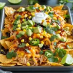 - 2 cups cooked chicken, shredded - 1 cup BBQ sauce (choose your favorite variety) - 1 large bag tortilla chips (about 10-12 ounces) - 2 cups shredded cheddar cheese (or a cheese blend for extra flavor) - 1 cup black beans, drained and rinsed - 1 cup corn kernels (use fresh, frozen, or canned) - 1 jalapeño, sliced (adjust for spice level) - 1/2 cup diced red onion - 1/4 cup fresh cilantro, chopped - 1 avocado, diced - Sour cream (for dipping) - Lime wedges (for a zesty kick) These ingredients make your nachos a feast. The BBQ sauce adds a sweet and tangy flavor. The chicken provides protein, making it hearty. Tortilla chips give that crunch, while cheese makes everything creamy and delicious. The toppings add color and texture. Black beans and corn bring a healthy touch. Jalapeños add heat, and cilantro gives freshness. Diced avocado adds creaminess. Don't forget the sour cream and lime; they enhance every bite! - Preheating the Oven First, you need to set your oven to 400°F (200°C). This step is key for crispy nachos. - Mixing Chicken with BBQ Sauce In a bowl, mix 2 cups of shredded chicken with 1 cup of your favorite BBQ sauce. Stir it well. Make sure all the chicken gets coated nicely. This adds great flavor to your nachos. - Layering Tortilla Chips Grab a large bag of tortilla chips, about 10-12 ounces. Spread them out on a big sheet pan in a single layer. This forms a solid base for your nachos. - Adding BBQ Chicken Mixture Now, take the BBQ chicken mixture and spoon it over the chips. Spread it out evenly. Every chip should get some of that tasty chicken. - Topping with Cheese and Other Ingredients Sprinkle 2 cups of shredded cheddar cheese on top. Then add 1 cup of black beans, 1 cup of corn, and sliced jalapeños. For extra crunch, toss on 1/2 cup of diced red onion. - Oven Time and Temperature Place your loaded nachos in the preheated oven. Bake for 10-12 minutes. Keep an eye on them. The cheese should melt and bubble nicely. - Signs of Doneness When the cheese is gooey and golden, your nachos are ready. Take them out of the oven and let them cool for a minute. How to Avoid Soggy Chips To keep your chips crisp, layer them evenly on the sheet pan. Do not overload them with toppings. Use a light hand when adding the BBQ chicken and other ingredients. This way, every chip stays crunchy and delicious. Best Cheese Options for Melting For the best melt, I recommend using sharp cheddar cheese. It adds flavor and melts beautifully. You can also try a cheese blend for extra taste. A mix of Monterey Jack and cheddar makes a great combo! Adjusting Spice Levels If you like heat, add more jalapeños or use spicy BBQ sauce. For a milder dish, stick with fewer jalapeños. You can also sprinkle some chili powder for a kick without too much heat. Suggestions for Additional Toppings Feel free to mix in your favorite toppings! Black olives, diced tomatoes, or even pineapple can add fun flavors. Fresh lime juice gives a nice zesty touch. Experiment and find what you love. Serving Directly from the Sheet Pan Serve the nachos right from the sheet pan. It creates a casual vibe that everyone enjoys. Guests can scoop their portions, making it fun and interactive. Garnishing Ideas For a pop of color, add fresh cilantro and diced avocado on top. You can also place lime wedges around the nachos. This way, everyone can add a squeeze of lime for extra flavor. {{image_4}} You can easily swap chicken for pulled pork or beef. Both options add rich flavor. Pulled pork brings a smoky taste, while beef gives a hearty bite. For a fun twist, try different spices with the meat. You can also make it vegetarian. Use black beans or diced mushrooms instead. These plant-based options are tasty and filling. Your BBQ sauce choice matters. Go for a sweet sauce for a mild taste. A spicy sauce can kick up the heat. You can even try a mustard-based sauce for a tangy twist. Don’t stop there! Think about international flavors. Tex-Mex flavors bring in ingredients like salsa or guacamole. Southwest tastes can add corn and peppers for a fresh vibe. Add extra veggies for more nutrition. Bell peppers, olives, or diced tomatoes work well. These give crunch and color to your nachos. You can also mix up your cheese. Use pepper jack, mozzarella, or a blend for a unique taste. Each cheese adds its own twist to your dish. To keep your nachos fresh, store leftovers right away. Place them in the fridge within two hours. Use these best practices: - Let the nachos cool to room temperature. - Use an airtight container to keep them from drying out. Choose containers that fit your nachos well. A shallow container works best. This way, layers stay intact. You can also use plastic wrap over a plate for easy storage. You have two main ways to reheat nachos: oven or microwave. - Oven: Preheat to 350°F (175°C). Spread nachos on a baking sheet. Heat for about 10 minutes. This keeps chips crisp. - Microwave: Place nachos on a microwave-safe plate. Heat in short bursts of 30 seconds. Check often to avoid sogginess. To keep nachos crispy, avoid covering them while reheating. If using the microwave, put a paper towel under the nachos. This absorbs moisture. In the oven, spread them out to let air circulate. You can freeze some nacho parts for later use. Follow these guidelines: - Cool items completely before freezing. - Place each component in separate airtight bags. Label them with dates. To thaw, move frozen items to the fridge overnight. This keeps them safe. For quick thawing, use the microwave, but avoid cooking them. Reheat as needed after thawing. - Key Ingredients and Steps To make BBQ chicken nachos, you need simple ingredients. Here’s what you will need: - 2 cups cooked chicken, shredded - 1 cup BBQ sauce - 1 large bag tortilla chips - 2 cups shredded cheddar cheese - 1 cup black beans, drained and rinsed - 1 cup corn kernels - 1 jalapeño, sliced - 1/2 cup diced red onion - 1/4 cup fresh cilantro, chopped - 1 avocado, diced - Sour cream and lime wedges for serving Start by preheating your oven to 400°F (200°C). Mix the shredded chicken with BBQ sauce in a bowl. Spread tortilla chips on a sheet pan. Spoon the BBQ chicken on the chips. Top with cheese, black beans, corn, jalapeño, and onion. Bake for 10-12 minutes until the cheese melts. Finish with cilantro and avocado. Serve with sour cream and lime wedges. - Storage and Meal Prep Tips Yes, you can prepare nachos ahead of time. Store cooked chicken and toppings separately. Keep chips in a sealed bag. When ready to serve, layer the chips, chicken, and toppings. Bake the assembled nachos for fresh flavor. - Complementary Dishes and Drinks Nachos pair well with many sides. Try serving with: - Guacamole - Salsa - Queso dip - Fresh vegetables For drinks, consider: - Iced tea - Soda - Beer These will enhance your nacho experience. - Nutritional Considerations and Tips Nachos can be a fun treat, but they may not be the healthiest. Consider these tips: - Use whole-grain tortilla chips for fiber. - Add more veggies like peppers or tomatoes. - Choose low-fat cheese when possible. Enjoy nachos in moderation for a balanced diet. In this post, you learned how to make tasty BBQ chicken nachos. We discussed key ingredients like shredded chicken, BBQ sauce, and cheese. You also discovered tips for customizing flavors and perfecting your nachos. Don’t forget the importance of storage and reheating for leftovers! Enjoy creating your own unique version of these nachos. Have fun with toppings and flavors. Your BBQ chicken nachos will impress everyone at your next gathering!