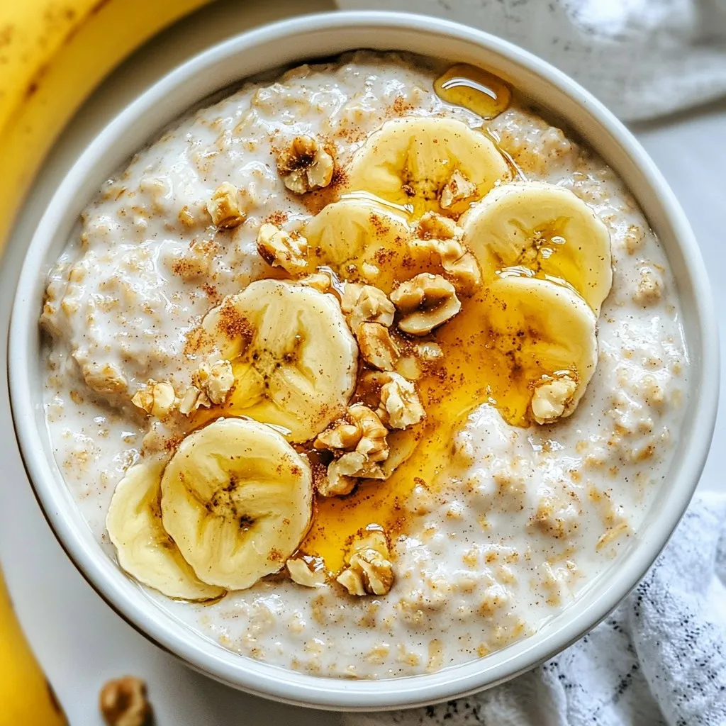 For perfect brown sugar overnight oats, gather these key ingredients: - 1 cup rolled oats - 2 cups unsweetened almond milk (or any milk of your choice) - 2 tablespoons light brown sugar - 1 teaspoon ground cinnamon - 1 teaspoon pure vanilla extract - A pinch of sea salt These ingredients combine to create a creamy and flavorful base. The rolled oats soak up the milk overnight, becoming soft and delicious. Almond milk adds a subtle nutty taste. Brown sugar gives the oats a warm sweetness, while cinnamon and vanilla enhance the flavor. You can make your oats even more delightful by adding toppings. Here are some great choices: - Sliced bananas - Chopped walnuts or pecans - A drizzle of honey - A handful of fresh berries These toppings let you customize your oats. Bananas add sweetness. Nuts give a nice crunch. Honey offers extra richness. Berries bring a burst of color and fresh flavor. If you don’t have all the ingredients, no problem! Here are some easy swaps: - Use regular milk instead of almond milk. - Replace light brown sugar with coconut sugar or maple syrup. - Swap out ground cinnamon for pumpkin pie spice for a different flavor. These substitutions keep your oats tasty while catering to your pantry. Don’t hesitate to mix and match based on what you have at home. {{ingredient_image_2}} Start by gathering your ingredients. You need rolled oats, almond milk, light brown sugar, ground cinnamon, vanilla extract, and a pinch of sea salt. In a medium bowl, combine 1 cup of rolled oats with 2 cups of unsweetened almond milk. Next, add 2 tablespoons of light brown sugar, 1 teaspoon of ground cinnamon, and 1 teaspoon of vanilla extract. Don't forget that pinch of sea salt! Whisk these together until the brown sugar dissolves and all flavors mix well. This step ensures your oats are sweet and full of flavor. Once your oat mixture is ready, it’s time to store it. Pour it into individual jars or airtight containers. Make sure each jar is sealed tight. Place them in the refrigerator. Let the oats chill and soak overnight. If you are short on time, four hours will do. Soaking allows the oats to absorb the liquid, making them soft and creamy. When you are ready to eat, take a jar from the fridge. Give the oats a good stir to mix everything. If they are too thick, add a splash of almond milk for creaminess. Now, it's time to add your favorite toppings! Try sliced bananas for sweetness, chopped walnuts or pecans for crunch, a drizzle of honey for richness, or fresh berries for a burst of color. Serve in clear jars to show off those lovely layers! To make your brown sugar overnight oats creamy, follow these steps. Use rolled oats, as they soak well. Combine them with your chosen milk in a bowl. Whisk until the brown sugar mixes in fully. If the oats feel thick after chilling, add more milk. A splash will help achieve a smooth texture. Remember, the longer they soak, the creamier they become. Store your overnight oats in jars or airtight containers. This keeps them fresh and prevents spills. Label each jar with the date you made them. This way, you know when to eat them. Place them in the fridge right after you mix. They will stay good for up to five days. Just stir them before eating for the best taste. Elevate your overnight oats with simple additions. Sliced bananas bring natural sweetness. Chopped nuts add a nice crunch. A drizzle of honey offers extra richness. Fresh berries pop with color and flavor. You can also try a sprinkle of cocoa powder for a chocolatey twist. Mix and match to find your favorite combinations. Pro Tips Use Steel-Cut Oats for Texture: If you prefer a chewier texture, substitute rolled oats with steel-cut oats. Just remember to increase the soaking time to overnight or even longer. Mix in Chia Seeds: Incorporating chia seeds not only boosts the nutritional value but also helps thicken the oats for a creamier consistency. Experiment with Spices: Don’t limit yourself to cinnamon; try adding nutmeg, ginger, or even cardamom for unique flavor variations. Prep Ahead for Busy Mornings: Make several jars at once and store them in the fridge for quick grab-and-go breakfasts throughout the week. {{image_4}} You can make these oats nut-free. Just swap the almond milk for oat milk or soy milk. These options taste great and keep the dish creamy. If you want crunch, add seeds like pumpkin or sunflower seeds instead of nuts. This way, you still get texture without the nuts. To make your oats vegan, stick to plant-based milk. Almond milk works well, but you can also try coconut or hemp milk. Use maple syrup instead of brown sugar for sweetness. This keeps the dish completely vegan while still being delicious. You won’t miss the dairy at all! The fun doesn’t stop with just brown sugar. You can add chocolate or fruit for extra flavor. For chocolate lovers, stir in cocoa powder or chocolate chips. For a fruity twist, add sliced bananas or fresh berries. You can also mix in spices like nutmeg or ginger for a warm taste. The options are endless! Brown sugar overnight oats can last up to five days in the fridge. Make sure to store them in airtight containers. This keeps the oats fresh and tasty. If you notice any odd smell or change in color, it’s best to toss them out. I recommend using glass jars or BPA-free plastic containers. Glass jars are great for seeing the layers of oats and toppings. They also keep the oats from absorbing any unwanted odors. Choose containers with tight-fitting lids to seal in freshness. If you want to warm your oats, take them out of the fridge. You can heat them in the microwave for 30 seconds to a minute. Stir halfway through to ensure even heating. If they seem dry, add a splash of almond milk. This helps restore creaminess and flavor. Enjoy your oats warm or cold, based on your preference! Yes, you can use quick oats. They cook faster and absorb liquid quickly. However, they might not give the same chewy texture as rolled oats. If you want a softer mix, quick oats can work well. Just remember that soaking time may need to be shorter. To make your oats sweeter, add more brown sugar or honey. You can also use maple syrup or agave nectar for a different flavor. Adding fruits like bananas or berries can boost sweetness too. Experiment with the amount until you find your perfect taste. Soaking oats overnight is best for texture and flavor. It allows the oats to absorb the milk and soften. If you are short on time, you can soak them for at least 4 hours. But overnight soaking gives the best results for a creamy dish. Brown sugar overnight oats are easy to make and delicious. You learned about key ingredients, step-by-step methods, and tips to enhance your oats. With options for toppings and flavor variations, you can customize this dish to your taste. Remember to use the right storage for freshness and enjoy your oats any time. Experiment with ingredients and make it your own. With a few simple steps, you can create a healthy breakfast that you love. Enjoy your oats and make each bowl great!