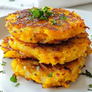 - 2 large sweet potatoes, peeled and grated - 1 small onion, finely chopped - 2 cloves garlic, minced - 1 tablespoon all-purpose flour (or gluten-free flour for gluten-free option) - 1 teaspoon paprika - 1/2 teaspoon salt - 1/4 teaspoon black pepper - 2 tablespoons olive oil - Fresh herbs (like parsley or chives), chopped, for garnish Sweet potatoes form the base of this dish. Their natural sweetness gives the hash browns a unique flavor. Using a small onion adds a nice bite while garlic brings depth. For the dry ingredients, flour helps bind everything together. Paprika adds warmth, while salt and pepper enhance the taste. Finally, olive oil is key for frying. It helps create that crispy outside we all love. Fresh herbs make a beautiful garnish and add a fresh flavor. This blend of ingredients makes a simple yet delicious dish. Each component plays a role in building the perfect sweet potato hash browns. {{ingredient_image_2}} First, grab two large sweet potatoes. Peel them and then grate them. You can use a box grater or a food processor. Once grated, you need to remove the moisture. This step is key for crispy hash browns. Take the grated sweet potatoes and place them in a clean kitchen towel. Twist the towel tightly and squeeze out as much moisture as you can. The drier the sweet potatoes, the crispier your hash browns will be! Now, it’s time to mix the ingredients. In a large mixing bowl, combine the drained sweet potatoes with a small, finely chopped onion. Add two minced garlic cloves for flavor. Sprinkle in one tablespoon of flour, one teaspoon of paprika, and half a teaspoon of salt. Don’t forget a quarter teaspoon of black pepper. Stir everything together until well blended. Make sure each ingredient is evenly distributed for the best taste. Heat two tablespoons of olive oil in a large skillet over medium heat. You want the oil to shimmer but not smoke. Take a handful of the sweet potato mixture and press it into a flat patty. Carefully place the patty into the hot skillet. Make sure to leave space between each patty. Cook them for about 4-5 minutes on each side. You want them to be golden-brown and crispy. Watch the heat closely to avoid burning. After cooking, place the hash browns on a plate lined with paper towels to soak up extra oil. Before serving, sprinkle some fresh herbs on top for added flavor and color. Enjoy your crispy sweet potato hash browns! To make your sweet potato hash browns crispy, start by removing moisture. After grating the sweet potatoes, place them in a kitchen towel. Twist the towel tightly to squeeze out excess water. This step is key to getting that golden-brown crunch. Cooking temperature also matters. Use medium heat for even cooking. If the heat is too low, the hash browns will become soggy. If it's too high, they may burn before cooking through. To boost the flavor of your hash browns, add spices or herbs. Spices like paprika, garlic powder, or cayenne can give a nice kick. Fresh herbs like parsley or chives add brightness and color. You can mix these in the batter or sprinkle them on top before serving. Experiment with flavors to find what you love best. For perfect hash browns, choose the right tools. A large non-stick skillet works wonders. It helps prevent sticking and allows for easy flipping. A spatula with a flat edge is also great for pressing down the patties. If you have a box grater or food processor, they can save time while grating sweet potatoes. Keep these tools handy to make your cooking experience smooth and enjoyable. Pro Tips Maximize Crispiness: Ensure you squeeze out as much moisture as possible from the grated sweet potatoes to achieve that desired crispy texture. Even Cooking: Avoid overcrowding the skillet; give each patty enough space to cook evenly without steaming. Flavor Boost: Experiment with spices such as cayenne pepper or cumin for an extra kick in flavor that complements the sweetness of the potatoes. Garnishing Options: Fresh herbs not only add color but also enhance the flavor; consider adding a squeeze of lemon juice for a zesty finish. {{image_4}} You can easily make sweet potato hash browns gluten-free. Just swap all-purpose flour for gluten-free flour. This keeps the same great taste without gluten. If you want a vegan option, skip the eggs and use a flaxseed mixture instead. Mix one tablespoon of flaxseed meal with three tablespoons of water. Let it sit until it thickens, then add it to your mix. This keeps the hash browns together and tasty. Feel free to get creative with flavors. Adding cheese makes the hash browns richer. Try cheddar for sharpness or mozzarella for a gooey touch. You can also add different veggies. Chopped bell peppers or spinach mix well. For a spicy kick, toss in some diced jalapeños. Just remember not to add too much moisture when you mix in extra vegetables. When serving sweet potato hash browns, think about toppings. A dollop of sour cream or Greek yogurt adds creaminess. Fresh herbs like parsley or chives give a nice pop of color. You can also serve them with a fried egg on top for extra protein. If you want a more filling meal, pair them with avocado slices or a side of salsa. Each bite will be a burst of flavor! To store leftover sweet potato hash browns, place them in an airtight container. Make sure they are completely cool before sealing. This helps keep them fresh. You can store them in the fridge for up to four days. If you want to save space, use a flat, shallow container. This allows for even cooling and easy access. For the best taste, reheat your hash browns in a skillet. Heat a little olive oil over medium heat. Add the hash browns and cook for about three to four minutes on each side. This helps them regain some crispiness. You can also use an oven. Preheat the oven to 375°F (190°C), then bake for about 10 minutes. This method keeps them warm without making them soggy. You can freeze cooked sweet potato hash browns for up to three months. Let them cool completely first. Then, place them in a freezer-safe bag. Make sure to remove as much air as possible before sealing. When you're ready to eat, you can reheat them straight from the freezer. Just add a few extra minutes to the cooking time. To make sweet potato hash browns crispy, you must remove moisture. After grating the sweet potatoes, wrap them in a clean kitchen towel. Twist and squeeze tightly to get rid of excess water. This step is key. Next, heat your skillet over medium heat. Add enough olive oil to coat the bottom. When the oil shimmers, it's ready. Form your sweet potato mixture into flat patties and place them in the hot oil. Ensure there is space between each patty. Cook for about 4-5 minutes on each side. Adjust the heat if they brown too fast. This method helps create that perfect crispy texture. Yes, you can prepare the sweet potato mixture ahead of time. After mixing the grated sweet potatoes with onion, garlic, and spices, store it in an airtight container. Refrigerate it for up to 24 hours. Just remember, don't add the flour until you're ready to cook. This keeps the mixture fresh and helps it hold together better when frying. When you're ready to cook, simply add the flour, mix, and fry as usual. Sweet potato hash browns pair well with many dishes. You can serve them with eggs for breakfast. They also make a great side for lunch or dinner. Try them with avocado slices, salsa, or sour cream for a tasty twist. For a heartier meal, add them to a breakfast burrito. They also work well in veggie bowls or alongside grilled meats. The options are endless! In this post, we explored making delicious sweet potato hash browns. We covered main and dry ingredients, cooking tips, and variations. Remember to remove moisture for crispiness and use the right tools. You can modify the recipe for special diets and enhance flavors with spices. Store leftovers properly to enjoy later. These sweet potato hash browns can be a tasty addition to any meal. Enjoy the process and get creative with your flavors!