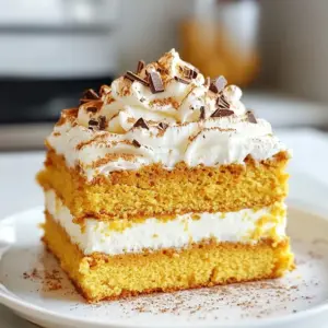 To make your Pumpkin Spice Latte Cake, gather these tasty ingredients: - 2 cups all-purpose flour - 1 ½ teaspoons baking powder - 1 teaspoon baking soda - 1 teaspoon ground cinnamon - ½ teaspoon ground nutmeg - ½ teaspoon ground ginger - ¼ teaspoon ground cloves - ½ teaspoon salt - 1 cup pumpkin puree - 1 cup granulated sugar - ½ cup packed brown sugar - ½ cup vegetable oil - 3 large eggs - ¼ cup strong brewed coffee - 1 teaspoon vanilla extract - Optional Toppings: Whipped cream, pumpkin spice, chocolate shavings Each ingredient plays a key role. The flour gives structure, while the sugars add sweetness. Pumpkin puree adds moisture and flavor. The spices bring that warm fall taste, making every bite a delight. Coffee enhances the cake's taste, creating a wonderful blend of flavors. Make sure to measure ingredients accurately for the best results. Using fresh spices will give your cake a more vibrant flavor. Enjoy this process, as cooking should be fun. Now, let’s get ready to bake! {{ingredient_image_2}} - Preheat the oven to 350°F (175°C). - Grease and flour two 9-inch round cake pans. Start by getting your oven ready. This step is key to a perfect cake. Greasing and flouring the pans helps the cake come out easily. - Whisk dry ingredients together. - Combine wet ingredients separately. In a large bowl, whisk together the dry ingredients. This includes the flour, baking powder, baking soda, cinnamon, nutmeg, ginger, cloves, and salt. Mix well so the flavors blend. In another bowl, mix the wet ingredients. This means pumpkin puree, granulated sugar, brown sugar, vegetable oil, and eggs. Whisk it until smooth and creamy. - Incorporate wet and dry mixtures. - Divide batter and bake. Now, combine both mixtures. Gradually add the dry mix into the wet mix. Stir gently until just combined. A few lumps are okay. Then, divide the batter evenly between the cake pans. Smooth the tops with a spatula. Place the pans in the oven. Bake for 25 to 30 minutes. Check with a toothpick. It should come out clean when the cakes are ready. - Cool cakes and prepare frosting. - Frost and decorate the cake. Once baked, let the cakes cool in the pans for about 15 minutes. Then, move them to a wire rack to cool completely. While they cool, prepare your favorite frosting. Cream cheese frosting works great! Frost the top of one cake layer. Carefully place the second layer on top. Frost the top and sides as you like. For extra flair, add whipped cream, a sprinkle of pumpkin spice, or chocolate shavings. This makes your cake even more festive! - Always preheat your oven fully. This helps the cake rise nicely. - Mix the batter gently. Overmixing can lead to a dense cake. Baking at the right temperature is key. An oven that isn’t hot enough can change the cake's texture. I always double-check my oven settings before baking. If you want a soft and fluffy cake, avoid overmixing. Just combine the wet and dry ingredients until they are mixed. A few lumps are okay! - Cream cheese frosting pairs well with this cake. - To get a smooth finish, use a warm spatula. I love cream cheese frosting on this pumpkin spice latte cake. It adds a nice tang to the sweet cake. For a smooth finish, dip your spatula in warm water before spreading. This simple trick makes the frosting glide on easily and look great. - Serve the cake on a pretty platter. - Add seasonal decorations like cinnamon sticks or small pumpkins. To make your cake stand out, use a fun platter. I like to add a cinnamon stick beside the cake. You can also use small pumpkins or leaves for a fall vibe. These small touches make your cake look special and inviting. Pro Tips Use Fresh Spices: For the best flavor, use freshly ground spices instead of pre-ground ones. This will elevate the taste of your cake significantly. Check Doneness: Always check for doneness a few minutes before the timer goes off. Ovens can vary, so a toothpick inserted should come out clean or with a few crumbs. Room Temperature Ingredients: Ensure your eggs and pumpkin puree are at room temperature. This helps to create a smoother batter and a more evenly baked cake. Layering Tips: When frosting, let the first layer set in the fridge for a bit to prevent crumbs from mixing into the frosting. This will create a cleaner finish. {{image_4}} You can easily swap out some ingredients in this cake. If you don't have pumpkin puree, use applesauce or mashed banana instead. These alternatives add moisture and sweetness. For those needing gluten-free options, try using almond flour or a gluten-free all-purpose flour blend. Both work well and keep the cake light and fluffy. Want a twist on the classic? Consider adding chopped nuts like walnuts or pecans to the batter. They add a nice crunch and flavor. You can also mix in chocolate chips for extra sweetness. Experiment with different spice blends too. Instead of standard spices, try cardamom or allspice for a unique taste. You can even adjust the amount of cinnamon for a stronger kick. This cake isn't just for fall. For winter, add peppermint extract for a festive touch. For spring, try mixing in some lemon zest. It brings a fresh flavor that brightens the cake. You can also switch up the toppings. Instead of whipped cream, use a cream cheese frosting for a richer taste. Or, top it with caramel sauce for a sweet finish that will impress your guests. To keep your pumpkin spice latte cake fresh, use an airtight container. This helps prevent drying out. Store the cake in the fridge for up to five days. If you slice the cake, make sure to cover the cut edges well. This will keep the flavors in and the cake moist. To freeze your cake, wrap it tightly in plastic wrap. Then, place it in a freezer-safe bag or container. This helps prevent freezer burn. You can freeze the cake for up to three months. When ready to enjoy, take it out and thaw it in the fridge overnight. If you want to speed up thawing, leave it at room temperature for a couple of hours. To keep the taste and texture, eat it within a few days after thawing. To make this cake dairy-free, swap the eggs for a vegan egg substitute. You can use flax eggs or applesauce. For the vegetable oil, make sure it is dairy-free. You can also choose a dairy-free frosting. Coconut cream works great for a rich topping. If you don’t like coffee, you can use brewed tea instead. Strong black tea or chai can add nice flavor. You can also use a mix of warm water and a bit of vanilla for a sweeter taste. This keeps the cake moist and flavorful. Yes, you can make this cake as cupcakes. Fill the cupcake liners about two-thirds full with batter. Bake for 18 to 20 minutes. Check for doneness with a toothpick. Frost once they cool down. This makes for easy serving and fun portions. This blog post detailed a delicious pumpkin cake recipe with clear steps and helpful tips. You learned about key ingredients, how to prepare and bake the cake, and frosting options to enhance its flavor. Don't forget about the variations and storage tips to make the most of your cake. Embrace your creativity and customize this dessert for any occasion. Enjoy the baking process and savor the results with friends and family! This cake is sure to impress.