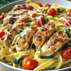 - 2 boneless, skinless chicken breasts - 8 oz fettuccine or penne pasta - 1 cup heavy cream - 1 cup chicken broth - 1/2 cup grated Parmesan cheese Chicken breasts are your main protein. I like to slice them into strips for quick cooking. Pasta is next; fettuccine or penne works great here. The creamy base comes from heavy cream and chicken broth. Lastly, don’t forget the Parmesan cheese for that rich, cheesy finish. - 2 tablespoons Cajun seasoning - Salt and black pepper to taste Cajun seasoning adds that bold, spicy kick. You can adjust the amount based on your taste. A pinch of salt and black pepper helps enhance the flavors. - 1 cup cherry tomatoes, halved - 1 cup fresh spinach leaves - 3 cloves garlic, finely minced Cherry tomatoes bring sweetness and color to the dish. Fresh spinach adds a nice touch of greens. Garlic is a must; it gives a wonderful aroma. Mince it finely to blend well into the sauce. {{ingredient_image_2}} How do I season the chicken? First, take the chicken breasts and slice them into strips. Place the strips in a mixing bowl. Add two tablespoons of Cajun seasoning. Toss the chicken well. Make sure every piece is coated with the spice mix. This gives the chicken a bold flavor. What is the cooking process? Next, heat a tablespoon of olive oil in a large skillet over medium heat. Once hot, add the seasoned chicken strips. Cook them for about 5 to 7 minutes. Look for a nice golden brown color. Make sure the chicken is cooked through. After cooking, transfer the chicken to a plate. Keep it warm while you prepare the pasta. How do I boil the pasta? Fill a large pot with water and add a pinch of salt. Bring the water to a rolling boil. Add 8 oz of fettuccine or penne pasta. Cook according to the package instructions until it is al dente. This usually takes around 8 to 10 minutes. What should I do after draining? Once the pasta is cooked, drain it in a colander. Remember to save some pasta water in a cup. You may need it later for the sauce. How do I sauté the garlic? In the same skillet used for the chicken, reduce the heat to low. Add three finely minced cloves of garlic. Sauté for about one minute. Watch closely so the garlic does not burn. What do I add next? Slowly pour in one cup of chicken broth. Let it come to a gentle simmer. After that, add one cup of heavy cream. Stir until the mixture is smooth and well mixed. How do I mix in the vegetables and chicken? Now, toss in one cup of halved cherry tomatoes and one cup of fresh spinach. Cook for 2 to 3 minutes. The spinach should wilt, and the tomatoes should soften. How do I adjust the sauce consistency? Return the cooked pasta and the sautéed chicken to the skillet. Toss everything together until the pasta is coated in the sauce. If the sauce seems too thick, add a little reserved pasta water. Stir until you reach the desired consistency. Finally, sprinkle in half a cup of grated Parmesan cheese. Stir until it melts into the sauce. - Seasoning adjustments: Taste your dish before serving. If it needs more kick, add more Cajun seasoning or a dash of hot sauce. Balance is key for a rich flavor. - Cooking pasta perfectly: Always use a large pot with plenty of water. This helps the pasta cook evenly. Salt the water well. It should taste like the ocean. This adds flavor to the pasta itself. - Recommended cookware: Use a large pot for boiling pasta. A spacious skillet works best for cooking the chicken and making the sauce. A good non-stick skillet can help with easy cleanup. - Gadgets to simplify the process: A quality cutting board and sharp knife make slicing chicken and veggies easy. A pasta strainer helps drain cooked pasta quickly. - Presentation ideas: Serve your creamy pasta in deep bowls. Drizzle some extra sauce on top for flair. A sprinkle of fresh parsley adds color and freshness. - Best sides to serve: Pair this dish with a simple green salad or garlic bread. A light salad helps balance the richness of the pasta. Garlic bread is perfect for soaking up any extra sauce. Pro Tips Use Fresh Ingredients: Fresh spinach and ripe cherry tomatoes will elevate the flavor of your dish significantly. Always opt for fresh produce when possible for the best results. Adjust the Spice Level: Feel free to adjust the amount of Cajun seasoning to your taste. If you prefer a milder dish, start with a smaller amount and gradually increase. Reserve Pasta Water: Keeping a cup of reserved pasta water is key! It helps to loosen the sauce and bind it to the pasta, ensuring every bite is creamy and flavorful. Garnish Wisely: Always finish your dish with a sprinkle of fresh parsley and extra Parmesan cheese. This not only enhances the visual appeal but also adds a burst of fresh flavor. {{image_4}} You can swap proteins in this recipe. Shrimp works great if you like seafood. Tofu is a good choice for a plant-based meal. Both offer a nice texture and flavor. For dairy-free options, use coconut cream instead of heavy cream. This will keep the dish creamy and rich without dairy. You can also try non-dairy cheese for a tasty finish. Want a milder dish? Use less Cajun seasoning. Start with half the amount and add more if needed. You still get some flavor without the heat. To kick up the spice, add cayenne pepper or crushed red pepper flakes. Mix them into the sauce for that extra kick. Taste as you go to find your perfect heat level. You can use different pasta shapes for this dish. Bowtie or rotini are fun options. They hold the sauce well and add variety to your meal. If you need gluten-free pasta, try rice or quinoa pasta. They cook well and pair nicely with the creamy sauce. Just follow the cooking instructions on the package for the best results. To store your creamy Cajun chicken pasta, let it cool first. Place the leftovers in an airtight container. This keeps the pasta fresh and tasty. You can keep it in the fridge for about 3 to 4 days. Always check for any signs of spoilage before eating. If it smells off or looks strange, it’s best to toss it. If you want to save your creamy Cajun chicken pasta for later, you can freeze it. First, let the dish cool completely. Then, portion it into freezer-safe bags or containers. Try to remove as much air as possible to prevent freezer burn. It can last in the freezer for about 2 to 3 months. When you’re ready to enjoy it again, thaw it in the fridge overnight. To reheat, warm it on the stove over low heat. Add a splash of chicken broth or cream to keep it creamy. Stir well to combine everything. You can also microwave it, but stir every minute for even heating. This way, your dish stays delicious and full of flavor! How to make the dish spicier? To add heat, you can use more Cajun seasoning. You could also add red pepper flakes. If you like, diced jalapeños will amp up the spice level. Start small, then taste and adjust as needed. Can I prepare it ahead of time? Yes, you can make this dish ahead. Cook the pasta and chicken, then store them separately. When ready to serve, heat them together with the sauce. This keeps flavors fresh and prevents soggy pasta. Caloric content and serving size Each serving of creamy Cajun chicken pasta has about 500 calories. This is based on four servings. Keep in mind that portion sizes can vary. Healthy modifications For a lighter meal, swap heavy cream for Greek yogurt or a light cream. You can use whole wheat pasta for more fiber. Adding more veggies can boost nutrients and flavor. Brief history of Cajun cuisine Cajun cuisine has roots in Louisiana. It blends French, Spanish, and African flavors. Cajuns were originally farmers and fishermen, using local ingredients for hearty meals. This style focuses on bold spices and rich flavors. Popularity of Cajun pasta dishes Cajun pasta has gained fame for its unique taste. It mixes classic pasta with spicy Cajun flair. Many enjoy this twist on Italian dishes for its vibrancy and comfort. It's a favorite at family dinners and gatherings. To sum up, this blog post guides you through making a tasty Cajun pasta dish. We covered the main ingredients, cooking steps, and helpful tips. You learned how to adjust flavors and make it perfect for your taste. Variations like different proteins and pasta types offer fun choices. Storing leftovers and answering common questions helps you keep this dish fresh. Enjoy making and sharing your Cajun pasta creation! It’s all about flavor and ease in the kitchen.