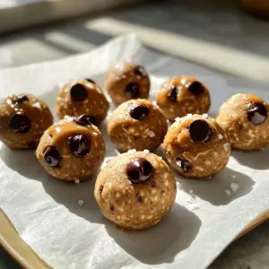 To make high-protein cookie dough bites, gather these ingredients: - 1 cup almond flour - ½ cup protein powder (vanilla or chocolate flavor) - ¼ cup almond butter (smooth or crunchy) - ¼ cup pure maple syrup - 2 tablespoons coconut oil, melted - ½ teaspoon vanilla extract - ½ teaspoon sea salt - ¼ cup dark chocolate chips (semi-sweet or dairy-free) These bites pack a punch! Each bite contains protein, healthy fats, and carbs. Here’s a quick look at the nutrition per serving (about one bite): - Calories: 100 - Protein: 4g - Carbs: 8g - Fat: 6g - Fiber: 2g This snack is great for energy and muscle recovery. If you don’t have some ingredients, here are a few swaps: - Almond flour: Use oat flour or coconut flour. - Protein powder: Any flavor works, but plant-based options can be nice. - Almond butter: Peanut butter or sunflower seed butter are good choices. - Maple syrup: Honey or agave syrup can be used instead. - Coconut oil: Use melted butter or any neutral oil. - Dark chocolate chips: Try dried fruit or nuts for a twist. These options keep the bites tasty and nutritious! First, gather your dry ingredients. In a mixing bowl, add 1 cup of almond flour, ½ cup of protein powder, and ½ teaspoon of sea salt. Use a whisk or spoon to mix them well. Make sure no lumps remain. This step is crucial for a smooth cookie dough bite. The almond flour gives a nutty flavor, while the protein powder adds nutrition and taste. Next, it’s time for the wet ingredients. In a separate bowl, combine ¼ cup of almond butter, ¼ cup of pure maple syrup, 2 tablespoons of melted coconut oil, and ½ teaspoon of vanilla extract. Stir these ingredients until they form a smooth mixture. This mix will bring moisture and sweetness to the bites. Almond butter adds healthy fats, while maple syrup gives a touch of natural sweetness. Now, combine the two mixtures. Gradually pour the wet mix into the dry ingredients. Use a spatula or wooden spoon to mix until a dough forms. If the dough is too crumbly, add a splash of water or more almond butter. Next, fold in ¼ cup of dark chocolate chips. This adds a delightful chocolatey taste. To shape the bites, scoop out portions of dough and roll them into small balls, about 1 inch in diameter. Try to keep them the same size for even cooking. Place the bites on a parchment-lined baking sheet, spaced apart. Chill them in the fridge for at least 30 minutes. This step helps the flavors meld and firms them up. After chilling, your high-protein cookie dough bites are ready to enjoy! To reach the right dough texture, start with the dry mix. Combine almond flour, protein powder, and sea salt well. This step helps the flavors blend. Then, mix your wet ingredients in another bowl. If the dough feels too dry, add a splash of water. You can also use a bit more almond butter. The dough should be smooth and slightly sticky. Store your cookie dough bites in an airtight container. Keep them in the refrigerator to maintain freshness. They will last up to a week, so you can enjoy them at your pace. If you want to keep them longer, try freezing them. Just let them thaw in the fridge before eating. Present your bites on a nice platter. For a fun touch, sprinkle a bit of sea salt on top. You can also drizzle melted chocolate for extra flair. These bites make a perfect post-workout snack or a tasty treat any time of day. Enjoy them with friends or as a quick energy boost! {{image_4}} You can customize your cookie dough bites easily. Add spices like cinnamon or nutmeg for warmth. Try mixing in extracts like almond or peppermint to change the flavor. You can even toss in a scoop of peanut butter for a rich taste. For a fruity twist, add dried fruits like cranberries or apricots. The options are endless! If you need a vegan version, swap the almond butter with peanut butter. Use maple syrup as a sweetener to keep it plant-based. For gluten-free bites, stick with almond flour as your base. You can also use gluten-free protein powder. This way, everyone can enjoy these tasty snacks! To make your bites lighter, reduce the maple syrup by half. You can replace some or all the almond butter with a lower-fat nut butter. If you want to lower the sugar, use a sugar-free sweetener instead. Just make sure to taste as you go. Balancing flavor and health is key! You can store high-protein cookie dough bites in the fridge for up to a week. Keep them in an airtight container. This helps keep them fresh and tasty. The cool temperature also helps maintain their texture. If you want them to last longer, consider freezing them. Yes, you can freeze cookie dough bites. They freeze very well! Place them in a single layer on a baking sheet. Once they are frozen solid, transfer them to a freezer bag. Label the bag with the date. They can last for about three months in the freezer. When you're ready to eat, just let them thaw in the fridge. Both vanilla and chocolate protein powders work great in this recipe. I suggest using a protein powder that you enjoy. Look for one with simple ingredients. This way, you can keep the cookie dough bites healthy and tasty. If you prefer plant-based options, choose a vegan protein powder. I love sharing recipes that make healthy eating fun. Here are some tasty treats you might enjoy: - Energy Balls: These no-bake snacks use oats, nut butter, and honey. - Protein Bars: Make these simple bars with oats, protein powder, and nut butter. - Chia Pudding: Mix chia seeds with almond milk and your favorite sweetener for a creamy snack. Choosing the right ingredients makes a big difference in taste and nutrition. Here are my top picks: - Almond Flour: Look for finely ground almond flour for a smooth texture. - Protein Powder: Whey or plant-based options work well. Vanilla flavor adds a nice touch. - Almond Butter: I prefer brands with no added sugar or oils for a pure taste. - Maple Syrup: Choose pure maple syrup for natural sweetness and flavor. - Dark Chocolate Chips: Semi-sweet or dairy-free chips add a rich taste. Understanding nutrition helps you make better choices. Here are some great resources: - USDA Food Composition Databases: Check out the nutritional value of your favorite foods. - Fitness Blender: Find workout plans and tips to stay fit and healthy. - Nutrition.gov: Offers resources on healthy eating and meal planning. These resources will help you enjoy your high-protein cookie dough bites even more! In this post, we explored how to make high-protein cookie dough bites. We covered the key ingredients, their nutrition, and substitutions. I shared step-by-step instructions for mixing and shaping. You also learned tips for great dough and how to store your bites. We discussed flavor variations, dietary modifications, and answers to common questions. These bites are a tasty and easy snack. Try different flavors and share your favorites! You will enjoy making and eating these healthy treats.
