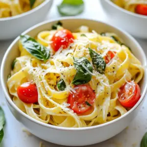 - 12 oz fettuccine or spaghetti - 4 cups vegetable broth - 1 cup heavy cream - 5 cloves minced garlic - 1 medium finely chopped onion - 1 cup halved cherry tomatoes - 1 cup chopped fresh spinach - 1/2 cup grated Parmesan cheese - 2 tablespoons olive oil - 1 teaspoon dried Italian herbs - Salt and pepper to taste - Fresh basil leaves for garnish (optional) For this dish, I focus on key ingredients that give great flavor. The pasta serves as the base, soaking up all the tasty broth. I use vegetable broth for a rich taste. The heavy cream adds a smooth texture, making it creamy. The garlic and onion provide a strong flavor. I always use fresh garlic. It has a bright taste that brings the dish to life. Chopped cherry tomatoes add a sweet burst. Spinach not only tastes good but also adds color and nutrition. Parmesan cheese is a must. It melts well and adds a salty kick. I use olive oil to sauté the garlic and onion, enhancing their flavors. The dried Italian herbs unite everything, giving it a classic taste. Salt and pepper finish the dish. Remember, season to your liking! Fresh basil can top it off for a nice touch. This combination makes One Pot Creamy Garlic Pasta simple yet full of flavor. {{ingredient_image_2}} 1. Start by heating 2 tablespoons of olive oil in a large pot over medium heat. 2. Once the oil shimmers, add 1 medium onion, finely chopped. Sauté it for about 3 minutes. You want the onion to turn translucent. 3. Next, add 5 cloves of minced garlic. Cook it for 1 more minute. The garlic should smell great, but be careful not to burn it. 1. Pour in 4 cups of vegetable broth. Turn up the heat to bring it to a gentle boil. 2. Once boiling, add 12 oz of fettuccine or spaghetti. Make sure the pasta is fully covered by the broth. 3. Cook the pasta according to the package instructions, usually about 8-10 minutes. Stir it often. You want the pasta to be al dente. 1. Lower the heat and stir in 1 cup of heavy cream, 1 cup of halved cherry tomatoes, 1 cup of chopped fresh spinach, and 1 teaspoon of dried Italian herbs. Mix it well until the spinach wilts. 2. Remove the pot from heat and fold in 1/2 cup of grated Parmesan cheese. Stir until the cheese melts and coats the pasta. 3. Taste your dish and adjust seasoning with salt and pepper as needed. If the sauce is too thick, add a splash of vegetable broth or more cream to loosen it up. To achieve al dente pasta, follow these simple steps: - Use plenty of water in the pot. This helps pasta cook evenly. - Stir the pasta often while it cooks. This prevents it from sticking together. - Taste the pasta a minute or two before the package time ends. It should be firm but not hard. Stirring techniques matter. Use a long spoon to gently move the pasta. This way, every strand cooks evenly and absorbs flavor. Want to enhance the taste? Here are some great ideas: - Fresh herbs like parsley, thyme, or rosemary add brightness. - A pinch of red pepper flakes can give a nice kick. - For a smoky flavor, try adding a bit of smoked paprika. When it comes to broth, homemade is best. It has more depth and flavor. Store-bought broth works too, but check for added sodium. You can dilute it with water if it's too salty. Sometimes, things don't go as planned. Here’s how to fix common problems: - If your sauce is too thick, add a splash of vegetable broth or cream. Stir well to mix it in. - If garlic burns, it can ruin the dish. If this happens, remove the burnt pieces. You can add fresh minced garlic to replace the flavor. These tips will help you create a creamy garlic pasta that shines every time. Enjoy the cooking process! Pro Tips Use Fresh Garlic: Freshly minced garlic offers a vibrant flavor compared to pre-minced options. It enhances the overall aroma and taste of your dish. Perfect Pasta Cooking: To achieve the ideal al dente texture, make sure to stir the pasta occasionally while it cooks. This prevents it from sticking together. Adjust Creaminess: If you prefer a lighter sauce, consider reducing the amount of heavy cream or substituting part of it with vegetable broth. Garnish for Flare: Adding fresh basil leaves and an extra sprinkle of Parmesan just before serving not only enhances flavor but also adds visual appeal to your dish. {{image_4}} You can add grilled chicken or shrimp for extra protein. Simply cook the meat separately and stir it into the pasta at the end. This adds flavor and makes the dish heartier. If you prefer vegetarian options, try adding chickpeas or beans. They are great for boosting protein while keeping it meat-free. Feel free to mix in seasonal vegetables. Zucchini, bell peppers, or peas work well. They add color and nutrients to your meal. For a twist, you can swap spinach and tomatoes for kale or mushrooms. Each choice brings a new taste and texture to the dish. To make this dish gluten-free, use gluten-free pasta. There are many good options available now. If you need a dairy-free version, choose coconut cream or almond milk instead of heavy cream. You can also skip the cheese or use a dairy-free alternative. These swaps let everyone enjoy this creamy pasta. To store your One Pot Creamy Garlic Pasta, let it cool first. Place it in an airtight container. This helps keep the pasta fresh. You can store it in the fridge for up to 3 days. When reheating, use a skillet over low heat. Add a splash of vegetable broth or cream to keep it creamy. Stir gently to warm it through. If you find the pasta too thick, adding a little liquid helps revive it. Yes, you can freeze One Pot Creamy Garlic Pasta! To do this, let it cool completely. Store it in a freezer-safe container, leaving some space for expansion. It can last for up to 3 months. When ready to eat, thaw it in the fridge overnight. Reheat slowly, adding some broth to regain creaminess. Yes, you can make this recipe in advance. To prep ahead, cook the pasta and sauce, then store them separately. This keeps the pasta from soaking up too much sauce. When ready to eat, just reheat the sauce and mix in the pasta. For reheating, use a skillet on low heat. Add a splash of broth or cream to keep it creamy. Stir often to warm it evenly. You can also microwave it in short bursts, stirring in between. If you want a lighter option, use half-and-half instead of heavy cream. It will still give a nice creaminess. For a non-dairy choice, try coconut milk or cashew cream. Both options work well in this recipe. You can also use Greek yogurt for a tangy twist. Just mix it in after cooking to prevent curdling. Each substitute changes the flavor slightly, so choose what suits you best. To make more servings, simply scale up the ingredients. For each extra serving, add about 3 oz more pasta and half a cup of broth. Keep the cream and cheese amounts similar for balance. When cooking, ensure the pot is big enough to handle the extra pasta and sauce. Stir well while cooking to make sure everything cooks evenly. Adjust seasoning to taste as you go along. This blog post covered a simple and tasty creamy garlic pasta recipe. We explored the key ingredients, from pasta and broth to garlic and spinach. I provided step-by-step instructions to create a rich sauce while ensuring your pasta stays perfectly cooked. We also discussed variations, storage tips, and common questions. Cooking can be fun and easy. With these tips, you can enjoy flavorful meals at home. Get creative and make this dish your own!