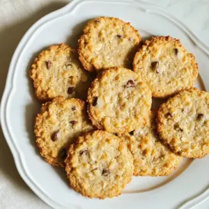 To make Oat Quark Cookies, gather these simple ingredients: - 1 cup rolled oats - 1 cup quark (can substitute with Greek yogurt) - 1/2 cup almond flour - 1/4 cup honey or maple syrup - 1/4 cup coconut oil, melted - 1 teaspoon vanilla extract - 1 teaspoon baking powder - 1/2 teaspoon ground cinnamon - 1/4 teaspoon sea salt - 1/2 cup chocolate chips or dried fruit (optional for added flavor) If you don&rsquo;t have something on hand, here are some easy swaps: - Quark: Use Greek yogurt or cottage cheese instead. - Almond flour: Any nut flour works well, or use all-purpose flour. - Coconut oil: You can also use unsalted butter or any vegetable oil. - Honey or maple syrup: Agave syrup or brown sugar can replace these sweeteners. - Chocolate chips or dried fruit: Try nuts or seeds for different flavors. Each cookie is a healthy choice! Here&rsquo;s a rough estimate of the nutrition: - Calories: Approximately 120 - Protein: 3g - Carbohydrates: 15g - Fiber: 2g - Fat: 6g - Sugar: 4g These cookies pack a good amount of protein and fiber, making them a tasty and nutritious treat. {{ingredient_image_2}} Start by preheating your oven to 350&deg;F (175&deg;C). This heat is perfect for baking cookies. While the oven warms up, line a baking sheet with parchment paper. This step helps the cookies not stick. In a large bowl, combine the rolled oats, almond flour, baking powder, ground cinnamon, and sea salt. Use a whisk or a spoon to mix these dry ingredients well. This helps to ensure an even flavor throughout the cookies. In a separate bowl, whisk together the quark or Greek yogurt, honey or maple syrup, melted coconut oil, and vanilla extract. Mix until it feels smooth and creamy. This mixture adds moisture and flavor to your cookies. Now, pour the wet mixture into the dry ingredients. Stir gently until everything is combined. If you want some fun, fold in chocolate chips or dried fruit for extra taste. Next, use a spoon or your hands to scoop out tablespoon-sized portions of dough. Roll them into balls and place them on the baking sheet. Leave space between each ball; they will spread as they bake. Flatten each ball slightly with your hand or a spoon. Carefully place the baking sheet in the oven. Bake for 12-15 minutes until the edges are golden brown. Keep an eye on them; ovens can vary. Once done, let the cookies cool on the baking sheet for about 5 minutes. Then, move them to a wire rack to cool completely. This cooling time helps develop their full flavor. To get the best texture for your Oat Quark Cookies, focus on your mixing. Mix dry and wet ingredients well but don&rsquo;t overmix. Overmixing can make the cookies tough. The dough should feel sticky but manageable. If it&rsquo;s too dry, add a splash of water or more quark. If it&rsquo;s too wet, sprinkle in a little more almond flour. This balance keeps your cookies chewy and soft. Here are some common mistakes to watch out for: - Not Preheating the Oven: Always preheat your oven to 350&deg;F (175&deg;C) before baking. This step ensures even cooking. - Skipping the Parchment Paper: Lining your baking sheet with parchment paper prevents the cookies from sticking. Don&rsquo;t skip this! - Ignoring the Cooling Time: Let the cookies cool on the baking sheet for about 5 minutes. This helps them set properly. - Not Measuring Ingredients Accurately: Use measuring cups and spoons to ensure the right amounts. Too much or too little can change the texture. Enjoy your Oat Quark Cookies as a snack or dessert. They pair well with milk or tea. Try serving them on a decorative plate. A drizzle of honey or a sprinkle of cinnamon adds a lovely touch. For a fun twist, serve them warm with a scoop of ice cream. This makes for a delightful treat! Pro Tips Adjust Sweetness: If you prefer less sweetness, reduce the amount of honey or maple syrup to suit your taste. Texture Variation: For a chewier cookie, substitute half the rolled oats with quick oats or add in some chopped nuts. Storage Tips: Store cookies in an airtight container at room temperature for up to a week, or freeze for longer shelf life. Custom Add-ins: Experiment with different mix-ins like coconut flakes, nuts, or spices for a unique flavor twist. {{image_4}} You can boost the taste of your oat quark cookies with fun add-ins. Consider adding: - 1/2 cup of nuts, like walnuts or pecans - 1/2 cup of shredded coconut - 1/2 cup of dried fruit, such as cranberries or apricots - 1/2 teaspoon of nutmeg for a warm spice flavor These options not only change the flavor but also add texture. Feel free to mix and match based on what you have. If you have dietary needs, you can easily modify this recipe. To make it gluten-free, use gluten-free oats and almond flour. If you are dairy-free, substitute the quark with a plant-based yogurt. You can also replace honey with agave nectar for a vegan option. These swaps keep your cookies tasty while fitting your diet. Sweeteners can change the flavor and texture of your cookies. If you prefer a lower-glycemic option, try using coconut sugar or monk fruit sweetener. For a different taste, use brown sugar or even maple syrup. Keep in mind, different sweeteners can affect how moist your cookies turn out. Adjust the amount based on your taste and texture preference. To keep your oat quark cookies fresh, store them in an airtight container. This will help maintain their soft texture. You can keep them at room temperature for up to five days. If you want them to last longer, consider refrigeration. Just remember to let them cool completely before storing. Freezing is a great option for longer storage. To freeze, place the cookies in a single layer on a baking sheet. Freeze them for about an hour. Once they are firm, transfer them to a freezer-safe bag or container. They can last up to three months in the freezer. When you want a treat, just pull out a few cookies! To enjoy your cookies warm, you can reheat them easily. Preheat your oven to 300&deg;F (150&deg;C). Place the cookies on a baking sheet and heat them for about five to ten minutes. You can also use a microwave. Just heat them for about 10-15 seconds. Enjoy your cookies fresh and warm! Yes, you can use other flours. Try whole wheat flour or oat flour. Each type gives a unique taste. Keep the same amount, one-half cup. You may need to adjust the liquid a bit. If using a gluten-free blend, check the package for ratios. Quark adds a creamy texture to the cookies. You can use Greek yogurt as a substitute. It works well and gives a similar flavor. If you want a dairy-free option, try silken tofu. Blend it until smooth for best results. To make these cookies vegan, swap honey for maple syrup. Use coconut oil instead of butter. Replace quark with a non-dairy yogurt. These changes keep the cookies tasty and soft. Follow the other steps as usual for great results. Oat quark cookies last about five days at room temperature. Store them in an airtight container. For longer storage, keep them in the fridge for up to a week. You can freeze them too! They stay fresh for three months in the freezer. Oat quark cookies are simple to make and full of flavor. This post covered key ingredients, helpful tips, and variations to suit your taste. I shared how to store these cookies for the best freshness, including freezing and reheating. Remember, you can mix and match flavors to create your perfect cookie. With all this knowledge, you can confidently bake and enjoy these treats whenever you want. Happy baking!