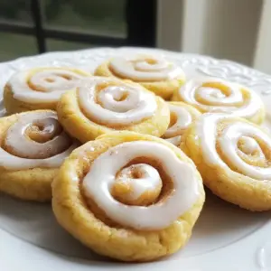 To bake these cinnamon roll sugar cookies, you need the following: - 2 &frac12; cups all-purpose flour - 1 teaspoon baking powder - &frac12; teaspoon baking soda - &frac12; teaspoon salt - 1 tablespoon ground cinnamon - 1 cup unsalted butter, softened - 1 cup granulated sugar - 1 large egg, at room temperature - 2 teaspoons pure vanilla extract - &frac12; cup packed light brown sugar - 1 tablespoon milk (for cookie dough) - 1 cup powdered sugar (for icing) - 2-3 tablespoons milk (for icing consistency) - Extra ground cinnamon for sprinkling You will also need basic baking staples to make this recipe a success. Make sure you have: - Mixing bowls - Electric mixer - Whisk - Baking sheet - Parchment paper - Wire rack These tools help ensure the cookies turn out perfectly every time. If you want to get creative with your cookies, consider these options: - Add a pinch of nutmeg for a warm flavor. - Use brown sugar instead of granulated sugar for a richer taste. - Drizzle chocolate over the icing for a sweet twist. - Swap out the vanilla extract for almond extract for a unique flavor. These swaps and garnishes can make your cinnamon roll sugar cookies even more fun! {{ingredient_image_2}} Start by making your kitchen ready. First, gather all your ingredients. You will need: - 2 &frac12; cups all-purpose flour - 1 teaspoon baking powder - &frac12; teaspoon baking soda - &frac12; teaspoon salt - 1 tablespoon ground cinnamon - 1 cup unsalted butter, softened - 1 cup granulated sugar - 1 large egg - 2 teaspoons pure vanilla extract - &frac12; cup packed light brown sugar - 1 tablespoon milk (for cookie dough) - 1 cup powdered sugar (for icing) - 2-3 tablespoons milk (for icing consistency) - Extra ground cinnamon for sprinkling Next, preheat your oven to 350&deg;F (175&deg;C). Line a baking sheet with parchment paper. This step prevents sticking and makes cleanup easy. In a medium bowl, whisk together the flour, baking powder, baking soda, salt, and ground cinnamon. Mix until well combined. Set this aside. In a large bowl, use an electric mixer to cream the softened butter and granulated sugar. Mix on medium speed for about 3-4 minutes. You want it light and fluffy. This shows you have added air to the mix. Beat in the egg and vanilla extract until smooth. Scrape down the bowl's sides to mix well. Gradually add your dry ingredients. Stir gently until just combined. Be careful not to overmix; this helps keep cookies soft. In a small bowl, combine the brown sugar and an extra teaspoon of cinnamon. This mixture will create a sweet swirl in your cookies. Take tablespoons of dough and form them into balls. Slightly flatten each ball in your palm. Roll the edges in the cinnamon-sugar mix to coat. Place the cookies on your lined baking sheet. Keep some space between each cookie. They will spread while baking. Bake them for 10-12 minutes. Look for edges that turn light golden brown. Remove the cookies from the oven. Let them rest on the baking sheet for 5 minutes. This helps them firm up a bit. Afterward, transfer the cookies to a wire rack to cool completely. In a small bowl, mix the powdered sugar with 2-3 tablespoons of milk. Stir until you have a smooth icing. Adjust the consistency by adding more milk for a thinner glaze, or more powdered sugar for a thicker icing. Drizzle or pipe the icing over cooled cookies. Finish with a light sprinkle of cinnamon for a lovely touch. For the best texture, use room temperature ingredients. Your butter and egg should be soft. This helps mix them well, creating a light, fluffy dough. Avoid overmixing when you add the flour. Stir just until you blend everything together. This keeps your cookies soft and chewy. A few common mistakes can ruin your cookies. First, don't skip the chilling step if needed. Chilling dough helps cookies keep their shape. Second, measure your flour correctly. Too much flour makes cookies dry. Use a spoon to scoop flour into the cup, then level it off. Lastly, avoid opening the oven too often. This lets heat escape and can lead to uneven baking. Getting the icing right is key. Start with 2-3 tablespoons of milk mixed with powdered sugar. Stir until smooth. If it's too thick, add more milk a little at a time. If it&rsquo;s too thin, add more powdered sugar. Aim for a pourable consistency that holds shape. Drizzle it over cookies for a lovely finish. Don't forget to sprinkle a bit of cinnamon on top! Pro Tips Chill the Dough: For thicker cookies, chill the dough for at least 30 minutes before baking. This will help them maintain their shape and prevent excessive spreading. Perfectly Fluffy Cookies: Ensure your butter is softened but not melted. This is key for achieving a light and fluffy texture in your cookies. Spice It Up: Experiment with additional spices like nutmeg or ginger for a unique twist on the classic cinnamon flavor. Store for Freshness: Keep your cookies in an airtight container at room temperature to maintain their softness and flavor for up to a week. {{image_4}} You can make these cookies even better by adding chocolate chips or nuts. I love using semi-sweet chocolate chips. They melt perfectly and add a rich flavor. If you prefer nuts, chopped walnuts or pecans work great too. Just mix in about 1 cup of your choice into the dough before shaping the cookies. This small change brings new texture and taste. If you need a gluten-free option, swap all-purpose flour with a gluten-free blend. Look for one that measures cup-for-cup. This ensures your cookies taste just as good. Be sure to check the labels for hidden gluten in other ingredients, especially the baking powder. With this swap, everyone can enjoy these tasty treats! Seasonal flavors can make these cookies fun and festive. For fall, try adding pumpkin spice to the dough. Mix in about 1 tablespoon along with the cinnamon. You can also add a little pumpkin puree for moisture. During the holidays, consider using peppermint extract instead of vanilla. This gives a fresh twist that pairs well with the cinnamon! To keep cookies fresh, store them in an airtight container. This helps to retain moisture and prevent them from drying out. Place parchment paper between layers of cookies to avoid sticking. If you have a lot of cookies, consider using a cookie tin. It gives a vintage touch and keeps them safe. You can freeze these cookies to enjoy later. First, let the cookies cool completely. Then, place them in a single layer on a baking sheet. Freeze them for about an hour. Once frozen, transfer them to a freezer-safe bag. Label the bag with the date. You can freeze them for up to three months. When ready to eat, simply thaw them at room temperature. Reheating cookies can bring back their fresh-baked taste. Preheat your oven to 350&deg;F (175&deg;C). Place the cookies on a baking sheet. Heat them for about 5 minutes. This warms them up without making them hard. For a soft treat, you can heat them in the microwave for 10-15 seconds. Enjoy the warmth and aroma of your cinnamon roll sugar cookies! Yes, you can make the dough ahead of time. After mixing, wrap it tightly in plastic wrap. You can keep it in the fridge for up to 3 days. This way, you can enjoy fresh cookies whenever you want. Just remember to let the dough sit at room temperature for about 15 minutes before baking. You will know the cookies are done when the edges turn light golden brown. The centers may look a bit soft, but they will firm up as they cool. Bake them for about 10-12 minutes. Keep an eye on them, as ovens can vary. If you need a substitute for unsalted butter, use the same amount of margarine or coconut oil. Both will work well. If you want a richer flavor, try using unsweetened applesauce in a 1:1 ratio. Just remember that this may change the texture slightly. You've learned about the key ingredients and how to bake amazing cookies. We covered necessary items, prep steps, and the baking process. I shared tips for the best texture and common mistakes to avoid. We explored fun variations and how to store your cookies right. Remember, with a little practice, you can make cookies everyone will love. Enjoy the process and get ready for some tasty results. Happy baking!